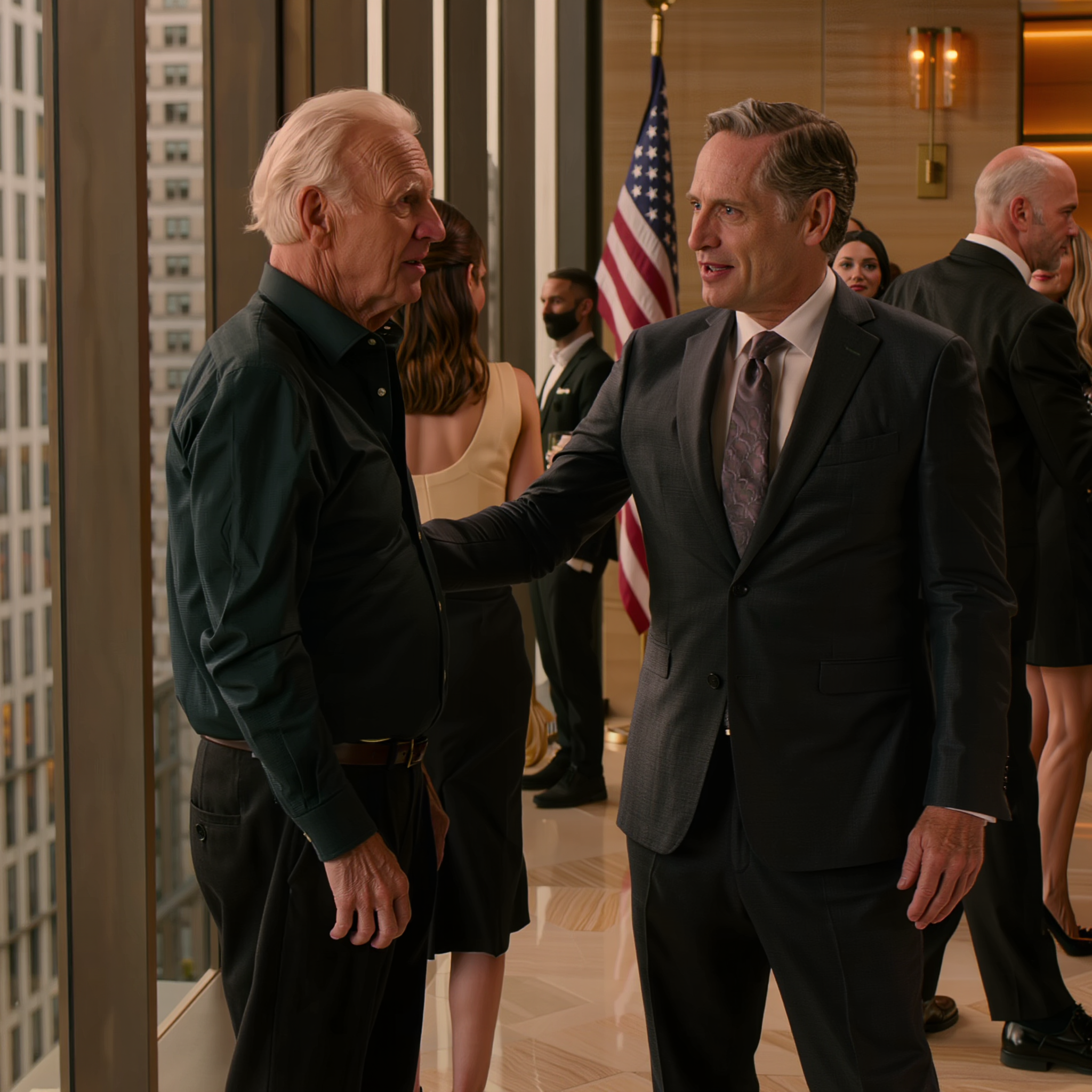 Lors de la fête du premier anniversaire de mariage de mon fils, dans un club privé du centre-ville d’Atlanta, son beau-père m’a attrapé le coude, m’a conduit vers les tables d’hôtes et m’a dit à voix basse : « Vieux, va t’asseoir là-bas. » Je n’ai pas protesté un mot, jusqu’à ce qu’un homme, au fond de la salle, se lève soudainement, me regarde droit dans les yeux, et que toute l’assemblée se mette à rougir.