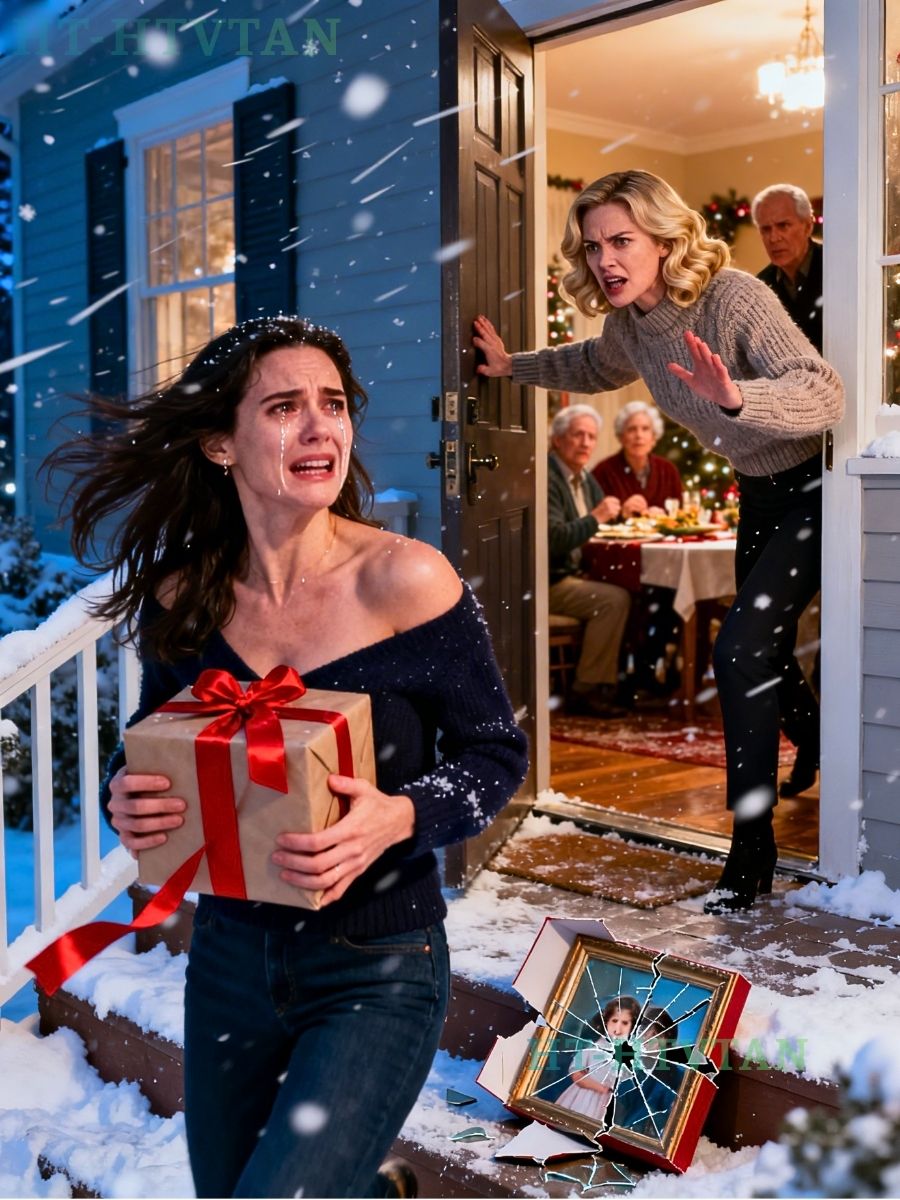 Au dîner de Noël, ma sœur a ouvert la porte, a levé les yeux au ciel et a dit : « On ne veut pas de toi ici. Va gâcher les fêtes de quelqu’un d’autre.» – Non seulement je lui ai obéi, mais j’ai transformé ça en… La neige, ce soir-là, semblait tout droit sortie d’un film : douce, scintillante, infinie. Mais elle n’avait rien de magique. Elle était lourde, presque oppressante, pressant contre le pare-brise comme pour me repousser.