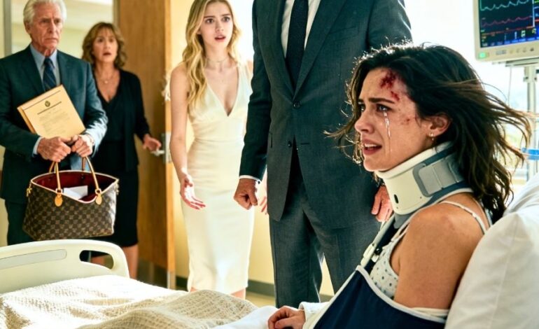 Je venais de signer un contrat de 10 millions de dollars et je suis rentré chez moi pour l’annoncer à ma famille. Mais ma sœur m’a poussé dans les escaliers. À mon réveil à l’hôpital, mes parents ont dit que je l’avais bien cherché. Quelques jours plus tard, toute ma famille est venue se moquer de moi. Mais quand ils ont vu qui était à côté de moi, papa a crié : « Oh mon Dieu, c’est l’enveloppe dans mon sac… »