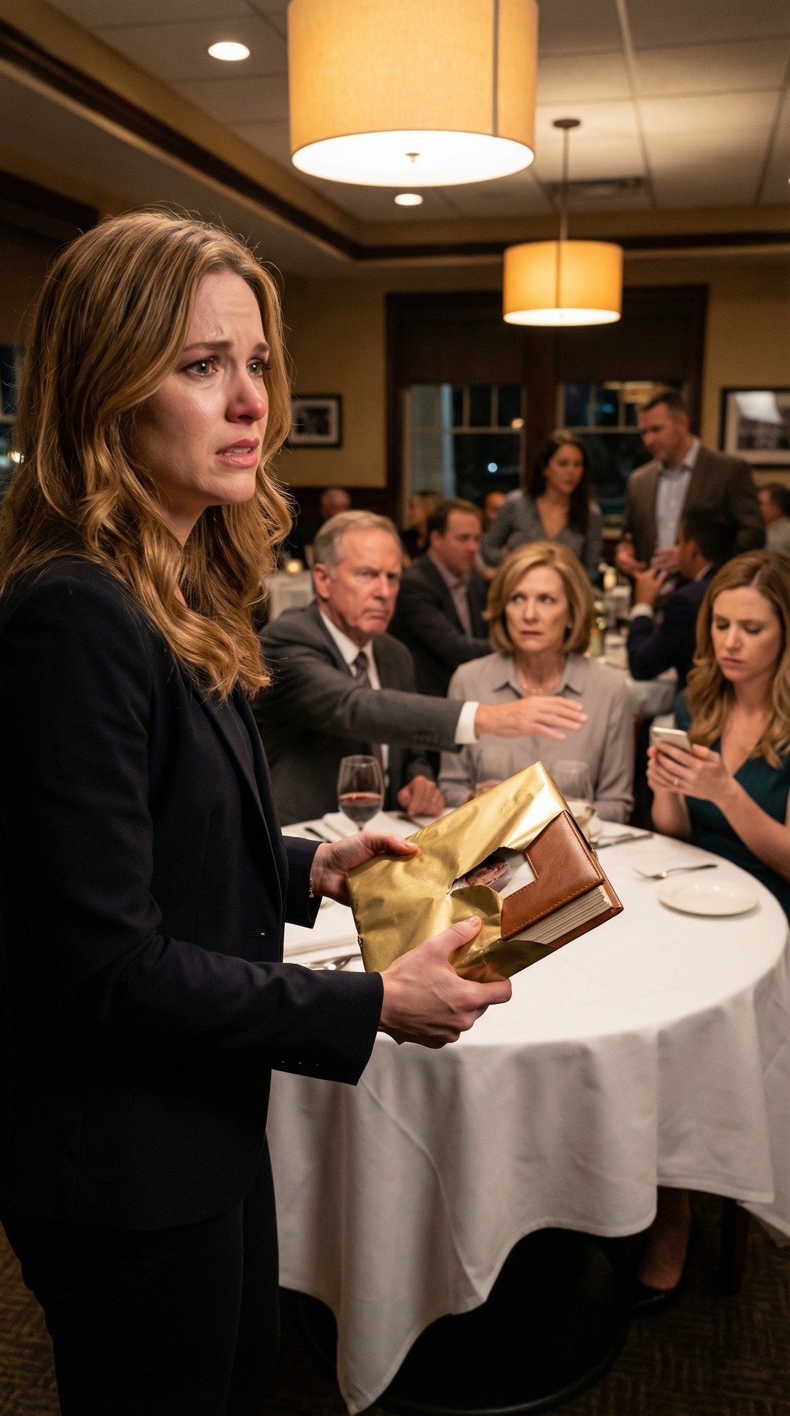 Pour les 40 ans de mariage de mes parents, j’ai parcouru 5 000 kilomètres avec un cadeau emballé dans du papier doré. Avant même de m’asseoir, ma mère m’a dit : « On ne t’a pas invité. C’est ta sœur qui a tout organisé. » Mon père a repoussé mon cadeau : « On ne veut pas de tes cadeaux de pacotille. » Je l’ai ramassé et je suis partie. Quand ils ont découvert ce qu’il y avait dedans, ils ont fait 14 heures de route sans s’arrêter jusqu’à chez moi.