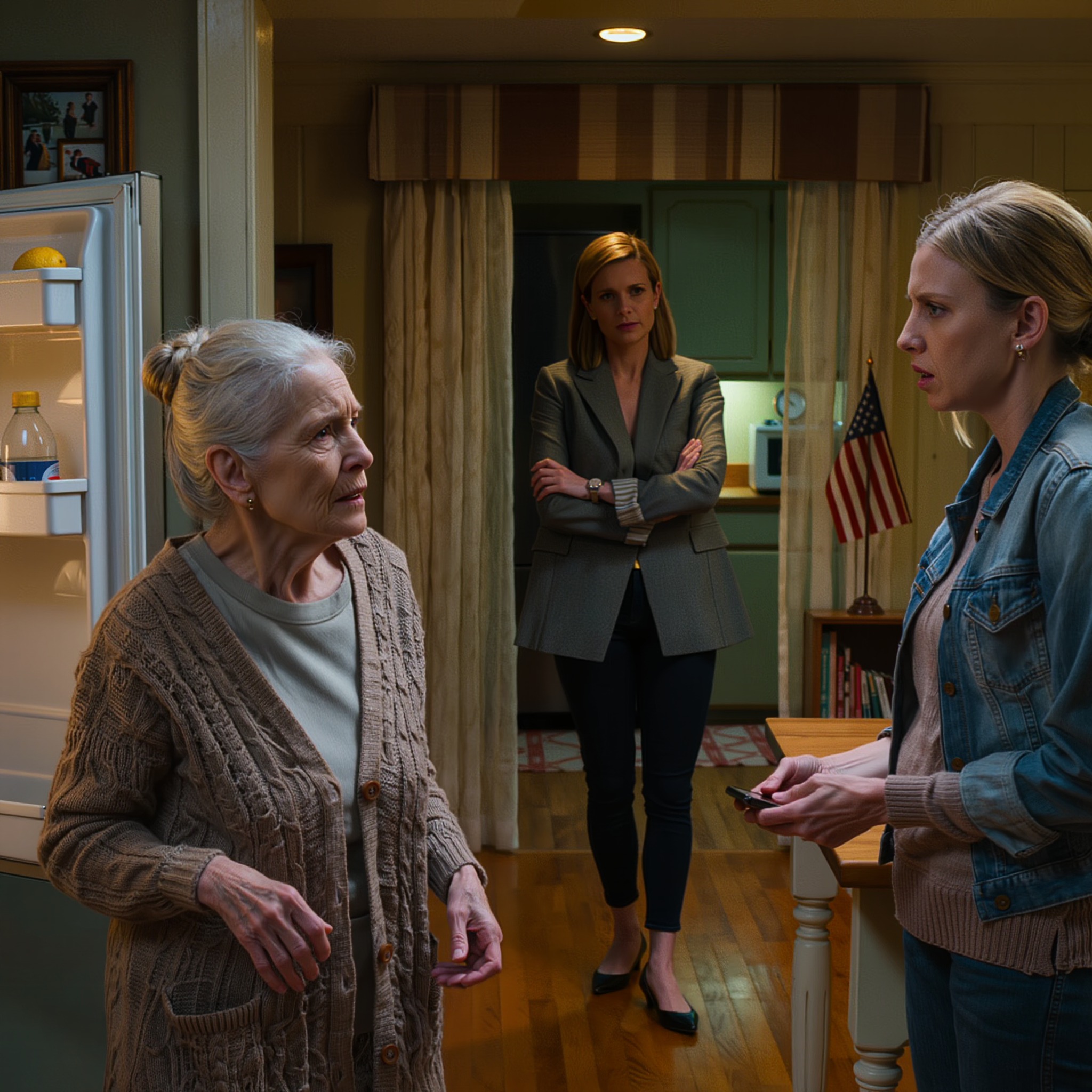 Ma fille m’a trouvée assise dans le noir, sans rien à manger, alors que je reçois 10 000 dollars par mois. Quand ma belle-fille a affirmé contrôler chaque centime, ma fille a enlevé ses boucles d’oreilles et a fait… ce qu’elle a fait.