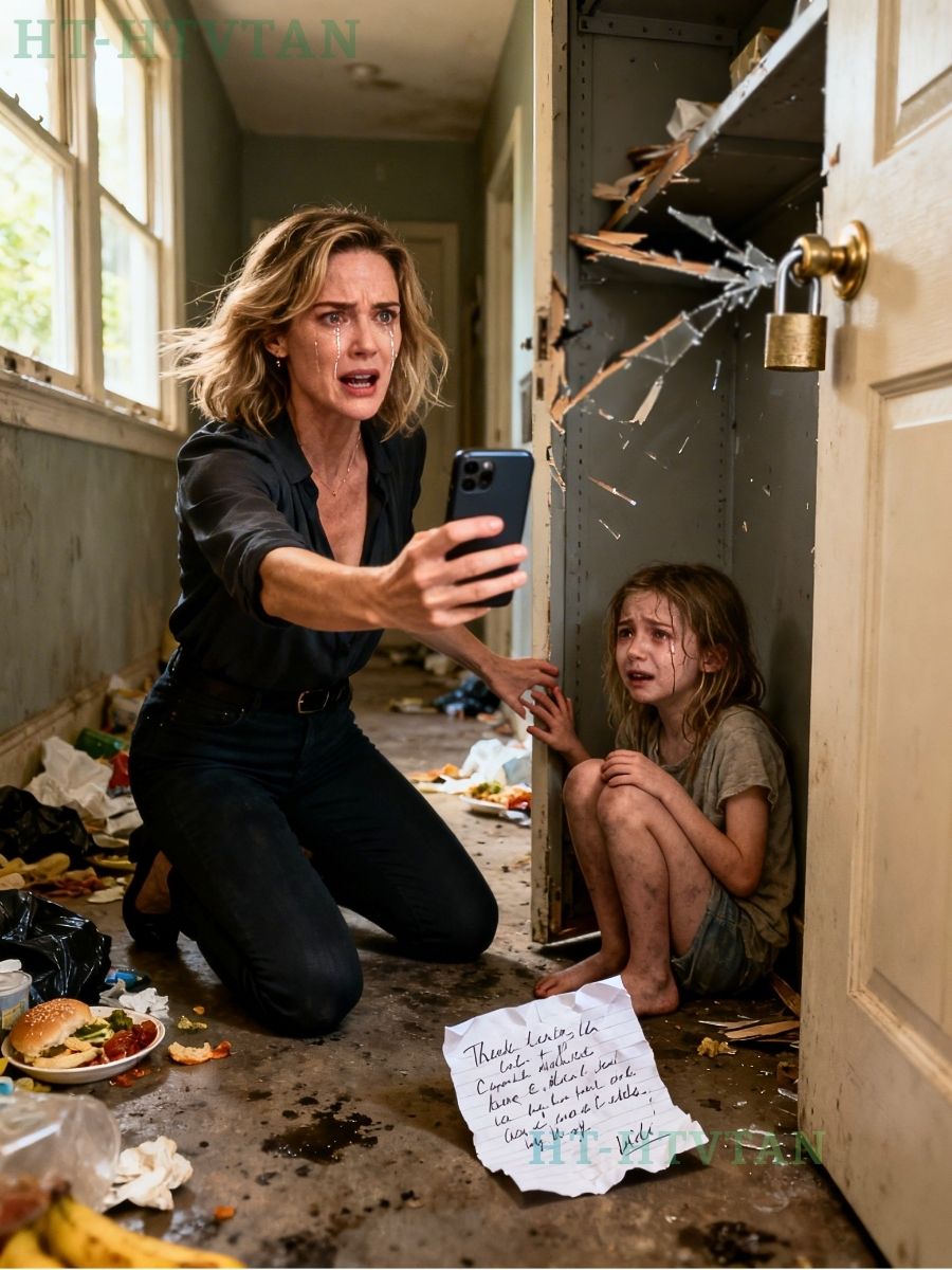 « Veuillez juste prendre des nouvelles de la petite Tina », m’a dit gaiement ma belle-sœur depuis son luxueux complexe hôtelier en bord de mer, mais lorsque j’ai ouvert la porte de sa maison et suivi une odeur nauséabonde jusqu’à une porte cadenassée à l’étage,