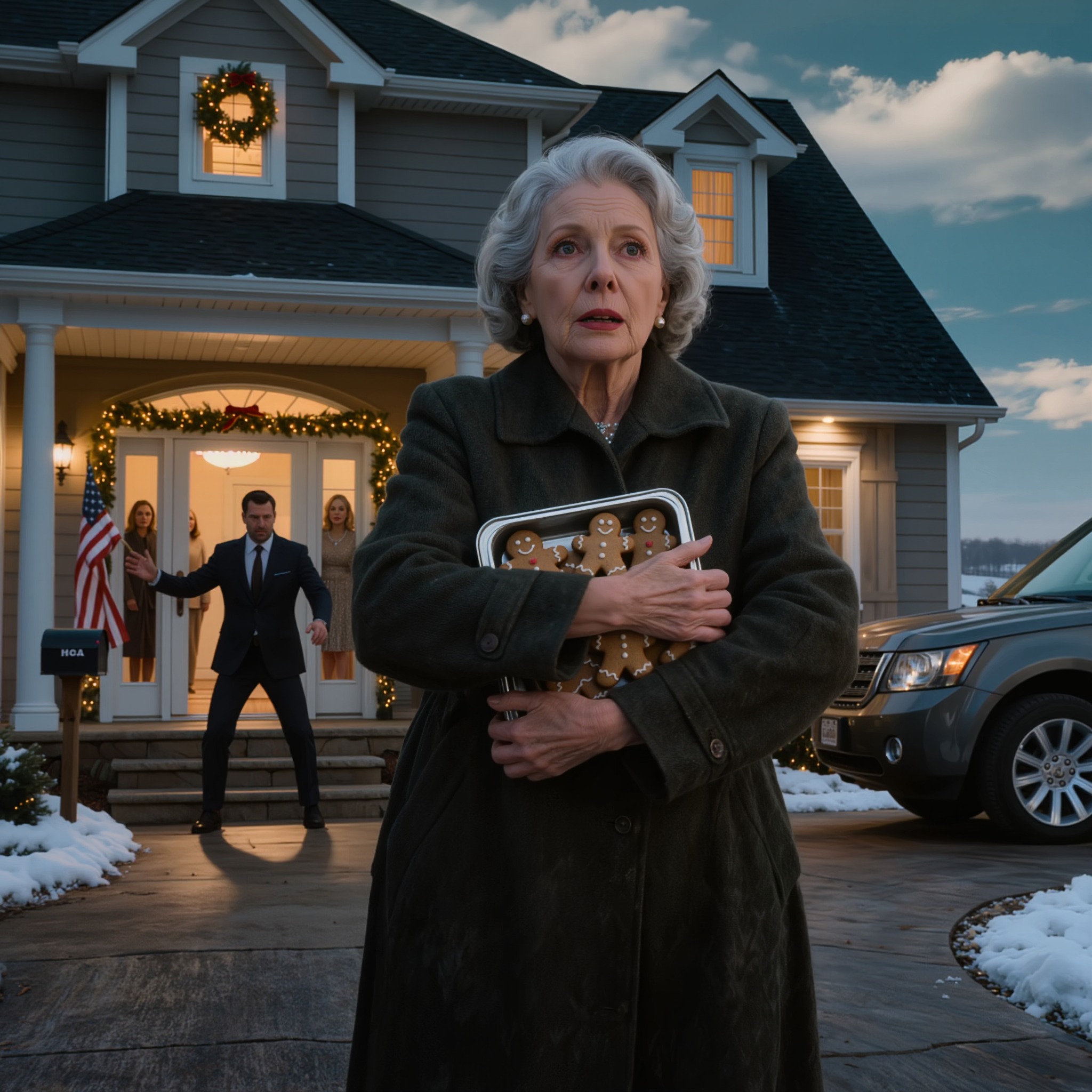 Mon fils m’a dit que je n’étais pas la bienvenue à son dîner de Noël, car la riche famille de sa femme se sentirait mal à l’aise en présence de quelqu’un comme moi. Assise à la terrasse d’un café, j’ai dépensé mes dix derniers dollars pour offrir un café à une femme qui grelottait de froid. En s’éloignant, elle m’a tendu un morceau de papier. Mes mains tremblaient à la lecture…