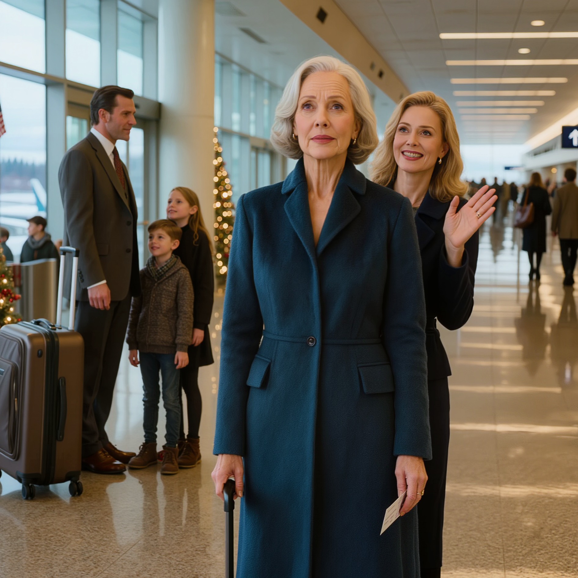 À l’aéroport, ma fille m’a dit : « Tu voyages en classe économique, et nous en classe affaires. Il vaut mieux que tu ne t’assoies pas avec nous.» Mais j’avais payé les billets. Pendant le vol, j’ai passé un seul coup de fil à la banque…