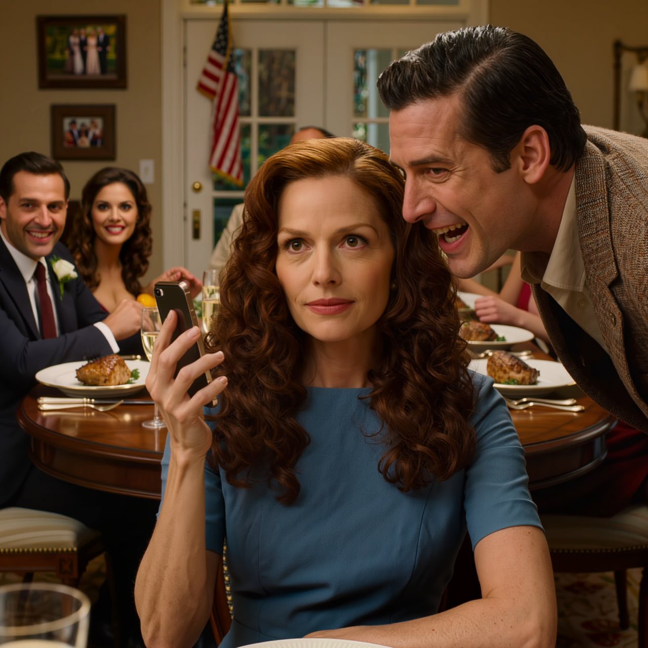 Le nouveau petit ami riche de ma sœur s’est moqué de mes vêtements, de mon travail, et même de ma façon de parler, et tout le monde a ri. Mon mari m’a dit de ne pas faire d’histoires, alors je me suis tue. Mais quand il a commencé à se vanter de son travail, j’ai sorti mon téléphone. Dès que leurs sourires suffisants ont disparu, j’ai enfin eu l’impression de reprendre le contrôle… un silence de mort s’est abattu sur la pièce.