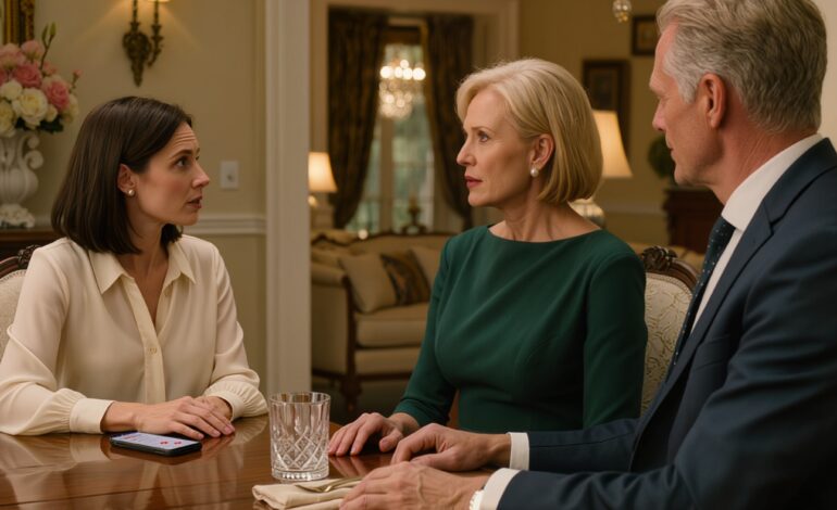 « On a appelé la salle et on a tout annulé », annonça maman. « Cet homme n’est pas fait pour toi. » Papa ajouta : « L’acompte n’était pas remboursable, alors on t’a fait économiser de l’argent aussi. » Puis le responsable de la salle appela : « Madame Thornton, une personne se faisant passer pour votre mère a tenté d’annuler votre événement chez vous. Souhaitez-vous que nous contactions la sécurité ? »  « On a appelé la salle et on a tout annulé », annonça maman. « Cet homme n’est pas fait pour toi. » Elle le dit pendant le dîner, comme si elle rangeait les couverts avant le dessert, d’un ton suffisamment calme pour que cela paraisse réfléchi. Papa enchaîna avec la satisfaction tranquille d’un homme convaincu d’avoir réglé une affaire familiale en un temps record, ajoutant que l’acompte était perdu de toute façon, alors au moins ils m’avaient épargné une saison coûteuse. Ils pensaient que la salle n’était qu’une dépense superflue de plus dans une vie qu’ils n’avaient qu’entrevu. Ce qu’aucun d’eux ne comprenait, c’est que le domaine, les lustres, les jardins, la salle de bal et tous les contrats liés à ce mariage m’appartenaient.  L’appel arriva alors que j’étais dans mon bureau du centre-ville, en pleine rédaction de contrats avec les fournisseurs, baignée par les derniers rayons du soleil couchant.  « Mademoiselle Patton, dit Patricia, une femme se présentant comme votre mère a appelé cet après-midi et nous a demandé d’annuler votre mariage. »  Je cessai de tourner les pages.  « Je suis désolée, dis-je. Pourriez-vous répéter ? »  « Elle a dit qu’elle intervenait à votre place. Lorsque nous avons expliqué que seul le propriétaire pouvait approuver un tel changement, je voulais m’assurer que vous l’appreniez de ma bouche. »  Le propriétaire.  Mes parents venaient justement d’essayer de réorganiser mon mariage dans la propriété même que j’avais achetée et restaurée. Ils croyaient encore que je gérais les propriétés d’autrui et que je m’en sortais grâce à de longs samedis et de bons commentaires.  Ils ignoraient tout de Riverside, qui m’appartenait.  Ce soir-là, je me suis garée dans l’allée circulaire de la maison de mes parents. La table était déjà mise. Ma mère avait allumé les grandes bougies ivoire qu’elle réservait aux « conversations importantes ». Mon père pliait sa serviette avec la même expression qu’aux dîners du conseil d’administration.  Maman prit la parole la première.  « Nous avons appelé la salle et tout annulé », dit-elle. « Cet homme n’est pas fait pour toi. »  Papa ajouta : « De toute façon, l’acompte était perdu, alors au moins on t’a évité une saison coûteuse. »  Je les regardai de l’autre côté de la table cirée.  « Vous avez appelé ma salle ? »  Ma mère m’adressa ce sourire patient qu’elle arborait chaque fois qu’un accord devait sonner comme de la gratitude.  « Nous nous sommes occupés d’un détail que tu n’as pas vu de trop près », dit-elle.  Le nom de James allait presque de soi. Ingénieur civil au regard doux, il possédait une berline fiable et cette assurance tranquille qui ne m’a jamais obligée à me faire discrète. Mes parents préféraient les présentations soignées et les adhésions à des clubs. James n’en avait jamais manqué. Simplement, il n’avait jamais fait partie de leur cercle.  Puis mon téléphone se remit à sonner.  Patricia.  Je répondis en mode haut-parleur.  « Mademoiselle Patton, je voulais confirmer que l’événement est maintenu », dit-elle. « Nous avons ajouté une note d’approbation supplémentaire au dossier. Comme la demande provenait d’une personne autre que le propriétaire, nous avons pensé que c’était préférable. »  Mon père fronça les sourcils.  « Le propriétaire ? » demanda-t-il.  Je posai délicatement mon verre.  « Oui, » répondis-je. « C’est moi. »  Un silence s’installa. Ma mère cligna des yeux une fois, puis une autre.  J’aurais pu tout leur expliquer sur-le-champ. L’annonce. Les permis. Les entrepreneurs. Les week-ends passés à arpenter les jardins, un café à la main et un carnet dans l’autre, à imaginer précisément ce que Riverside pourrait devenir. J’aurais pu leur raconter comment chaque réservation m’avait aidée à franchir l’étape suivante, comment cet endroit qu’ils qualifiaient de « trop extravagant » était devenu la meilleure décision de ma vie.  Au lieu de cela, je laissai le silence s’installer.  Plus tard dans la soirée, j’appelai James depuis la terrasse de Riverside.  « Alors, » dit-il après m’avoir écoutée, « à quoi veux-tu que ressemble le prochain chapitre ? »  « Magnifique », dis-je. « Très bien organisé. Et mémorable. »  Il rit doucement. « On dirait que tu as déjà tout prévu. »  « C’est exact. »  Au cours des trois jours suivants, j’avançai le dîner de répétition, j’élargissais la liste des invités, j’ajustai le plan de table et j’ajoutai juste ce qu’il faut de fantaisie pour que la soirée paraisse naturelle. Ma sœur Vanessa avait promis d’être là. Les parents de James proposèrent d’arriver en avance.  Lorsque ma mère reçut son invitation, elle appela dans l’heure qui suivit.  « Un dîner de répétition à Riverside ? » dit-elle. « Ça me paraît un peu prétentieux. »  Je contemplai une photo encadrée du domaine au crépuscule.  « Je pense que ce sera parfait », dis-je.  La nuit arriva, baignée de guirlandes lumineuses et d’une douce brise printanière. Les invités flânaient dans le jardin, une coupe de champagne à la main. James semblait serein dans son costume bleu marine. Mes parents arrivèrent à l’heure et admirèrent chaque recoin du domaine avec l’approbation naturelle de ceux qui croyaient encore juger les choix de quelqu’un d’autre.  Puis le dîner commença. Le dessert fut servi. Je me levai, levai mon verre et sentis le calme s’installer dans la salle de bal.