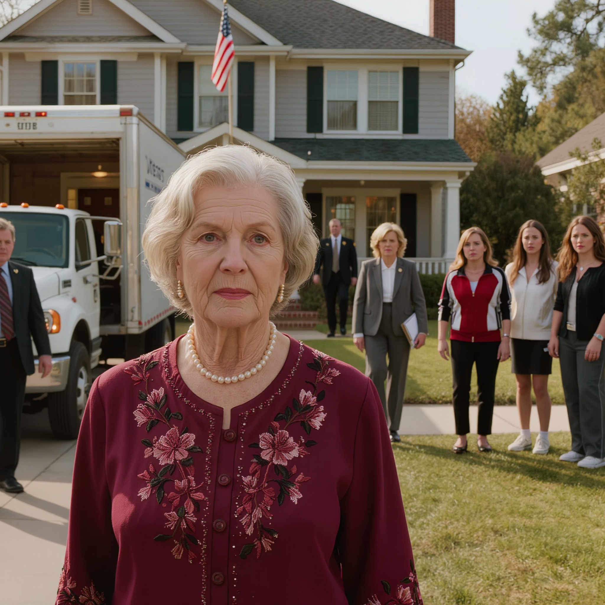 J’ai servi le petit-déjeuner, mais ma belle-fille s’est moquée de ma cuisine devant ses amies et a agi comme si j’étais un fardeau pour ma propre famille. Elles ont toutes ri. Je n’ai rien dit, j’ai débarrassé la table et je suis allée discrètement dans ma chambre. Deux heures plus tard, un camion de déménagement s’est arrêté devant la maison – et soudain, plus personne ne riait.