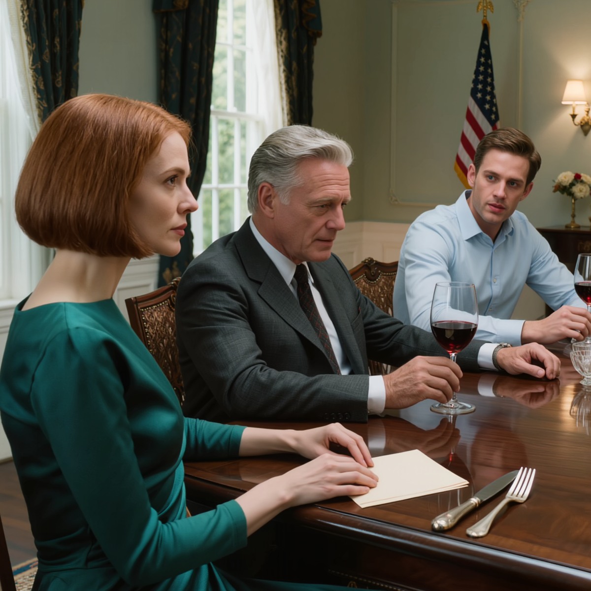 Dimanche midi, la fiancée de mon fils a demandé deux millions de dollars pour un mariage somptueux. J’étais sur le point d’accepter quand mon fils m’a glissé un petit mot sous la table : « Papa… aide-moi.» J’ai souri, pris une gorgée de vin tranquillement et j’ai dit deux mots.