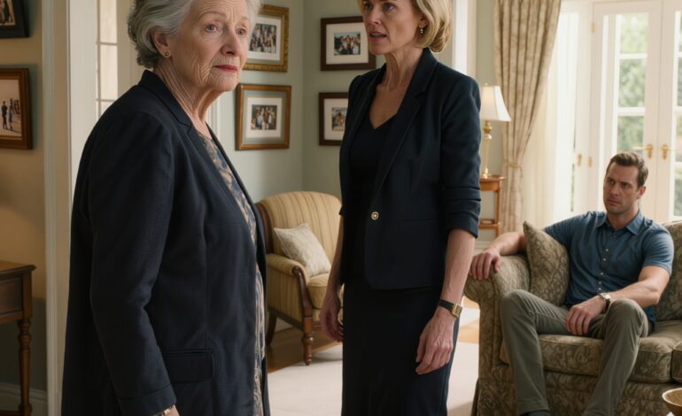 Au dîner d’anniversaire de mon fils, ma belle-fille m’a conduite à une chaise près des poubelles et m’a adressé un sourire forcé devant soixante invités : « C’est ta place, tu seras plus à l’aise loin de la table d’honneur.» Je n’ai pas dit un mot. Je suis simplement sortie. Mais quelques minutes plus tard, ce fut le chaos : son cri a retenti lorsque mon fils a ouvert l’enveloppe qu’il tenait, et tous les regards se sont tournés vers moi.