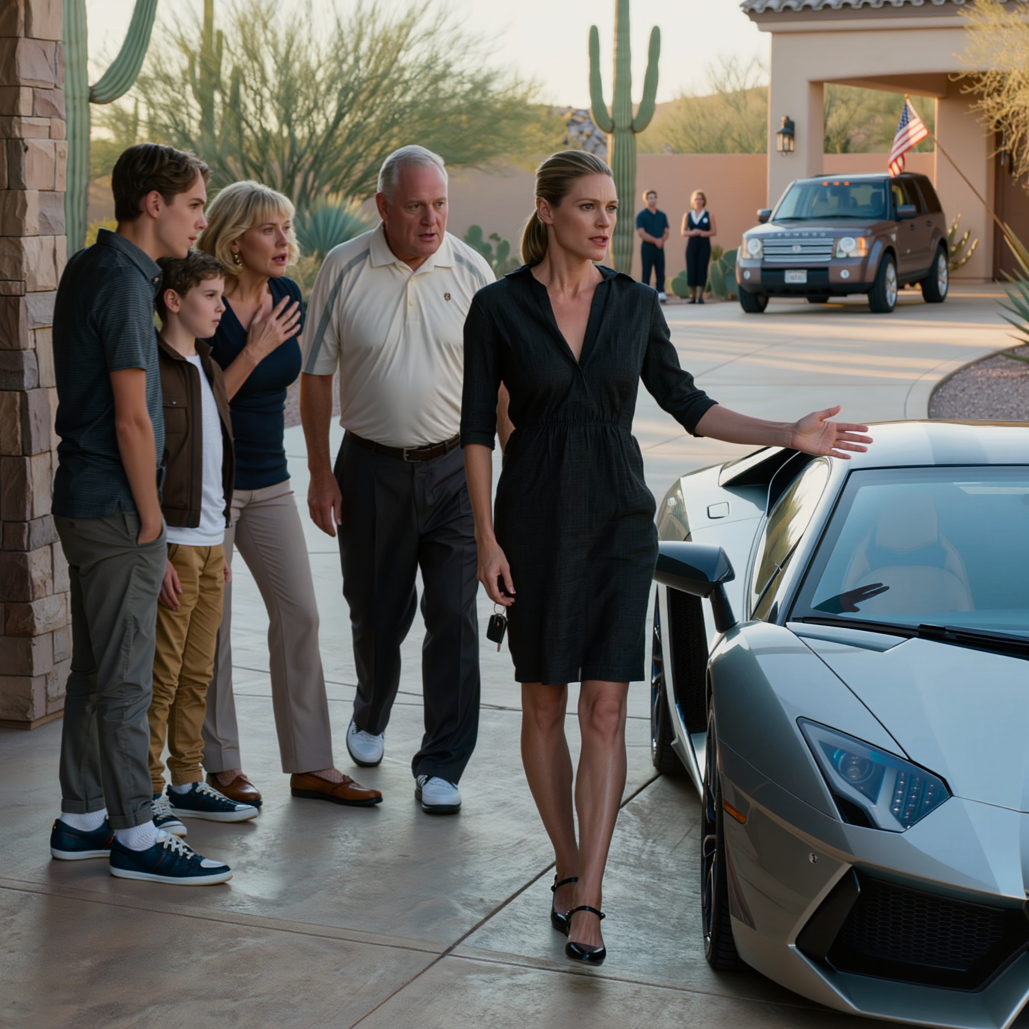 Au dîner, ma famille a ri quand j’ai mentionné ma nouvelle voiture. Deux semaines plus tard, ils sont arrivés chez moi et ont vu ce que j’avais discrètement construit.À la fête, mon père m’a dit que je n’aurais jamais une voiture comme mon petit frère, alors j’ai… Dans ce récit haletant de vengeance familiale, une sœur aînée, constamment rabaissée et comparée à son frère cadet gâté, prend enfin sa revanche de la manière la plus jouissive qui soit. Pendant des années, ses parents et son frère se sont moqués de son « passe-temps informatique », affirmant qu’elle ne ferait jamais rien de sa vie, tandis qu’ils dépensaient sans compter pour la Porsche rutilante et le train de vie fastueux de leur fils chéri. Ce qu’ils ignoraient, c’est qu’elle avait discrètement bâti un empire SaaS de plusieurs millions de dollars sous leur nez. Un matin mémorable, lors d’un rallye caritatif exclusif de supercars à Scottsdale, elle dévoile sa toute nouvelle McLaren 765LT Spider, payée comptant, et observe l’assistance rester bouche bée. La même famille qui s’était moquée de ses rêves demeure muette tandis que la foule applaudit le succès qu’elle a passé des années à nier. Quelques semaines plus tard, lorsque le pari inconsidéré de son frère sur les cryptomonnaies le ruine et que la banque réclame tout, ils se présentent à son portail, implorant sa clémence. Sa réponse ? Quatre mots glacials : « Éloignez-vous de ma voiture immédiatement. » Ce drame familial intense, mêlant vengeance et suspense, prouve que sous-estimer le frère ou la sœur discret(e) peut avoir des conséquences désastreuses. Un récit captivant sur le favoritisme familial, une douce revanche et une renaissance spectaculaire. Je suis Savannah Grace Bennett, 32 ans, l’aînée de notre famille de Scottsdale. Le mois dernier, à la table de mes parents à North Scottsdale, on retrouvait les habitués : maman, papa, mon petit frère Mason, notre cousine Kaye qui vit chez eux, et quelques amis de leur club de golf. J’ai mentionné comme ça, l’air de rien, que je pensais m’acheter une nouvelle voiture.   Un silence de plomb s’installa autour de la table pendant une demi-seconde, puis éclata de rire. Maman posa sa fourchette et eut un sourire narquois. « Tu n’auras jamais une voiture comme celle de ton frère. » Papa secoua la tête en riant. « Sois réaliste, Savannah. Continue à faire ce que tu fais sur cet ordinateur. » Mason se laissa aller en arrière sur sa chaise, affichant ce sourire suffisant qu’il arbore toujours près de ses clés de Porsche. « Tu seras toujours fauchée, ma sœur. Il y a des choses qui ne changent jamais. » Kaye et les invités se sont joints à eux, dans un rire si tonitruant qu’on aurait dit que le lustre tremblait. Je n’ai pas dit un mot, j’ai juste souri en silence, mon téléphone dans ma poche contenant un secret dont ils ne pouvaient même pas rêver. Trois semaines plus tard, ils sont tous arrivés chez moi, les yeux écarquillés, fixant quelque chose dans mon allée. Je suis sorti, j’ai appuyé sur le bouton de ma télécommande et je leur ai envoyé un simple SMS. « Éloignez-vous de ma voiture immédiatement. » Ils pensaient que c’était une blague. Ce n’était pas le cas. Salut ! Est-ce que votre famille s’est déjà moquée de vous quand vous parliez de vos rêves ? Racontez-nous votre histoire en commentaire. Abonnez-vous et continuez à regarder, car la suite les a définitivement fait taire. Enfant, à Scottsdale, notre famille semblait parfaite de l’extérieur. Nous vivions dans une maison en stuc avec une piscine à l’arrière, passions nos week-ends à Sedona pour des randonnées dans les roches rouges, et chaque 4 juillet, nous organisions de grands barbecues où papa grillait des travers de porc et maman préparait son fameux crumble aux pêches. Ces premières années furent faciles. Papa, Robert Bennett, travaillait comme agent immobilier commercial et avait toujours de grands projets d’avenir, tandis que maman, Karen Bennett, restait à la maison et veillait au bon fonctionnement de la maison. Pendant les cinq premières années, j’étais enfant unique et j’ai profité de chaque instant d’attention qu’ils me portaient. Mon père m’a appris à jouer au golf avant même que je sache épeler mon nom de famille, et ma mère m’inscrivait à tous les camps d’été proposés par le club de golf. Tout a basculé le jour de la naissance de mon petit frère, Mason Cole Bennett. Je me souviens encore d’être restée sur la pointe des pieds dans le couloir de l’hôpital, regardant à travers la vitre de la nurserie ce minuscule bébé hurlant autour duquel tout le monde s’est soudainement mis en mouvement. À partir de ce moment, la maison a changé. Le monde de maman se résumait aux biberons et aux visites chez le médecin, et papa a commencé à parler de perpétuer le nom de famille et de s’assurer que « le garçon » ait toutes les chances. Je ne le comprenais pas à l’époque, mais la balance avait déjà basculé. Quand Mason a commencé à marcher, la différence était flagrante. Quand j’avais dix ans et lui cinq, ils lui ont acheté pour Noël une toute nouvelle mini Jeep électrique, rouge vif avec de vrais phares fonctionnels. J’ai reçu deux pulls et un bon d’épargne. Maman a dit que c’était parce que les garçons ont besoin d’activités plus manuelles. Je me disais que ça n’avait pas d’importance. J’avais toujours mes clubs de golf, mes amis à l’école et la piscine dans le jardin. Le collège a creusé l’écart. J’ai commencé à m’intéresser aux ordinateurs, et je restais après les cours pour bidouiller avec des programmes simples sur les PC de la bibliothèque. Quand j’ai dit à mon père que je voulais suivre des cours de programmation en option au lycée, il a ri de ma blague. « Savannah, les filles n’ont pas à se soucier de ça. Concentre-toi sur tes notes. Essaie d’intégrer l’ASU. Rencontre un garçon bien qui pourra prendre soin de toi. » Maman acquiesça d’un signe de tête, ajoutant que je devrais envisager une carrière d’infirmière ou d’enseignante, quelque chose de stable. Entre-temps, Mason fut envoyé dans l’académie privée la plus chère de la vallée dès qu’il eut treize ans. Son père s’en vantait à chaque dîner du country club. « Nous investissons dans l’avenir de notre fils. » J’ai vu l’argent affluer dans un seul sens. Un appareil dentaire pour Mason, sans poser de questions. Des cours particuliers quand ses notes ont chuté, même si les miennes étaient meilleures. Une Mustang flambant neuve le jour où il a obtenu son permis de conduire provisoire à quinze ans et demi. Quand j’ai demandé si je pouvais avoir une Civic d’occasion pour mes seize ans pour ne plus avoir à emprunter le SUV de maman, papa m’a dit de la mériter. Maman a renchéri en disant que les voitures, c’était un truc de garçons et que je devrais être reconnaissante qu’ils aient payé mes cours de danse. J’ai commencé à travailler les week-ends dans un bar à smoothies près de Fashion Square pour économiser en vue de mes études à l’université communautaire, car mon père avait clairement indiqué qu’il ne paierait rien au-delà des frais de scolarité pour les résidents de l’État, et seulement si je choisissais quelque chose de « pratique ». Mason, en revanche, bénéficiait de bourses complètes pour tous les camps de leadership et tournois de golf de l’État. Tous ses bulletins scolaires, même les moins bons, finissaient encadrés dans le couloir. Le mien est resté plié dans un tiroir. Notre cousine, Kaye Morgan Bennett, est venue habiter chez nous juste après le lycée, suite au divorce de ses parents. Elle n’avait qu’un an de moins que Mason et est immédiatement devenue sa plus grande supportrice. Elle le soutenait quoi qu’il fasse. Si j’essayais de prendre la parole à table, elle levait les yeux au ciel et disait : « Laisse les adultes parler, Savannah. » Ses parents ne l’ont jamais corrigée. Au moment où j’ai obtenu mon diplôme d’études secondaires, le message était on ne peut plus clair : Mason représentait l’avenir, et je devais trouver un mari capable de m’offrir le même style de vie qu’il menait déjà. J’ai cessé de demander quoi que ce soit. J’ai emménagé dans un minuscule appartement à Tempe, j’ai financé moi-même mes études au Maricopa Community College et j’ai cumulé trois emplois : les nuits dans un centre d’appels, les week-ends dans un bar à smoothies et des missions graphiques ponctuelles en ligne. Maman appelait une fois par mois pour savoir si j’avais rencontré quelqu’un de sympa. Papa, lui, n’appelait que lorsqu’il avait besoin que j’aille chercher Mason quelque part, car son camion tout neuf était encore au garage. Ces années m’ont appris une chose : personne dans cette maison n’allait rien me donner. Alors j’ai commencé à tracer mon propre chemin en silence, ligne de code après ligne de code, tandis qu’ils continuaient à tout investir dans le fils qui, pensaient-ils, les rendrait fiers. Quelques années après avoir déménagé, tout ce que j’ai fait s’est passé loin de cette maison. J’ai quitté le collège communautaire pour suivre des cours en ligne à l’Arizona State University et j’ai continué à cumuler les emplois : tôt le matin dans un entrepôt de distribution à Chandler, l’après-midi à effectuer des réparations de base de sites web en freelance sur Upwork, et tard le soir à apprendre la programmation par moi-même grâce à YouTube et à tous les cours gratuits que je pouvais trouver. Le sommeil est devenu facultatif. Mon appartement était un petit deux-pièces à Tempe, avec une table pliante qui me servait à la fois de bureau et de coin repas, mais il était à moi, payé avec de l’argent sur lequel personne d’autre n’avait son mot à dire. C’est à ce moment-là que j’ai rencontré Tyler Grant Morrison lors d’une rencontre de développeurs locaux organisée dans un espace de coworking près de Mill Avenue. Il est arrivé vêtu d’un sweat à capuche délavé de start-up, un ordinateur portable couvert d’autocollants à la main, et a commencé à poser des questions pointues sur les coûts d’évolution des serveurs. Nous avons fini par discuter jusqu’à ce que les lumières s’éteignent automatiquement. Tyler a été la première personne à percevoir le code de la même manière que moi : non pas comme un passe-temps, mais comme une voie de sortie. Quelques mois plus tard, Haley Reese Campbell a rejoint l’une de nos réunions Discord nocturnes après que j’aie publié une version bêta d’un petit script d’automatisation dans un groupe Slack de femmes travaillant dans la tech. Haley venait de quitter un poste en marketing en entreprise absolument abrutissant et était capable de vendre de la glace à un pingouin. Nous avons tout de suite accroché. Nous avons décidé de construire quelque chose de réel. L’idée de départ était simple. Les petites entreprises étaient submergées par les tâches répétitives : programmer les publications sur les réseaux sociaux, relancer les prospects, synchroniser les stocks entre Shopify et QuickBooks… Autant de tâches qui leur prenaient un temps précieux. Les outils destinés aux grandes entreprises étaient surdimensionnés et trop chers. Nous avons donc créé Optiflow AI, un tableau de bord épuré qui connecte tout en quelques clics et permet aux flux de travail intelligents de s’exécuter automatiquement. J’ai géré l’architecture backend et les modèles d’IA. Tyler a optimisé l’infrastructure et maintenu les coûts à un niveau suffisamment bas pour le démarrage, et Haley a constitué la liste d’attente avant même la création de notre page d’accueil. Nous avons lancé la toute première version depuis mon salon à deux heures du matin, en nous tapant dans la main autour de plats à emporter bon marché et de boissons énergisantes. Les premiers clients sont arrivés au compte-gouttes : une vendeuse Etsy à Tucson, une salle de sport de quartier à Gilbert, un propriétaire de food truck qui avait besoin d’automatiser ses rappels de factures. À chaque passage à un abonnement payant, on partageait l’écran de la notification Stripe et on riait comme si on avait gagné au loto. L’information s’est répandue comme une traînée de poudre sur Reddit et dans des groupes Facebook dédiés aux e-commerçants. Haley a commencé à publier de courtes vidéos de démonstration sur TikTok qui, par un heureux hasard, ont parfaitement fonctionné grâce à l’algorithme, et soudain, nous recevions des centaines d’inscriptions par semaine. Le chiffre d’affaires a dépassé les six chiffres plus rapidement que nous ne l’avions tous imaginé. Nous avons quitté les cafés pour de petits bureaux à Scottsdale Airpark. Toujours autofinancés, nous continuons de refuser tous les investisseurs qui demandaient une trop grande part du capital. Tyler a conçu des tableaux de bord personnalisés qui prédisaient le désabonnement avant même qu’il ne survienne. De mon côté, j’ai continué à déployer de nouvelles fonctionnalités d’IA, comme le séquençage intelligent des e-mails et les suggestions de prix dynamiques. Haley a conclu des partenariats avec des prestataires de services de paiement et des applications comptables, ce qui nous a permis d’acquérir des milliers de nouveaux utilisateurs du jour au lendemain. Au moment où la plateforme a atteint un million de dollars de revenus annuels récurrents, nous fonctionnions sur une lancée incroyable, embauchions nos premiers employés et continuions à garder le moindre détail secret vis-à-vis de toutes les personnes liées à mon ancienne vie. Passer le cap des sept chiffres était surréaliste. Mon compte bancaire, qui stagnait autrefois à quelques centaines d’euros, affichait désormais des dépôts si nombreux que je devais dézoomer pour les déchiffrer. Tyler et Haley étaient les deux seules personnes au monde à connaître les chiffres exacts. Nous avons fêté nos réussites autour d’un bon steak dans un restaurant tranquille du nord de Scottsdale, en trinquant à notre indépendance et en prouvant à ceux qui doutaient de nous qu’ils avaient tort, sans jamais les nommer. Ils sont devenus ma famille de cœur, ceux qui étaient présents pour des séances de débogage de dix-huit heures et qui ne m’ont jamais demandé pourquoi je ne parlais pas des vacances à la maison. Optiflow AI a continué de se développer. Nous avons ajouté une sécurité de niveau entreprise, des options en marque blanche et des comptes d’agence qui ont généré des revenus colossaux. Haley nous a permis de figurer dans plusieurs classements des « startups à la croissance la plus rapide d’Arizona », des listes que personne dans ma famille ne consulte. Tyler a négocié un contrat serveur qui a permis de réduire les coûts de quarante pour cent au moment même où nous dépassions les cinquante mille utilisateurs actifs. Je me rendais à des conférences sous le nom de l’entreprise, je participais à des tables rondes sur le développement d’outils d’IA, et je rentrais toujours chez moi dans le même appartement tranquille, car je n’étais pas encore prêt à dévoiler quoi que ce soit. L’argent s’est accumulé plus vite que je ne l’aurais imaginé. J’ai remboursé la totalité de la dette étudiante en un clic, souscrit une assurance maladie pour toute l’équipe, et j’ai vu le solde continuer de grimper. Tyler n’arrêtait pas de dire qu’on devrait fêter ça en grand, peut-être louer un circuit pour une journée ou un truc du genre, mais j’ai souri et je lui ai dit que le bon moment n’était pas encore arrivé. Au fond de moi, je savais déjà exactement à quoi ressemblerait ce moment, et il n’était pas question de louer quoi que ce soit. Chaque dîner du dimanche devenait une véritable épreuve d’endurance. Je m’engageais dans l’allée circulaire de North Scottsdale, mon SUV banal garé derrière la Porsche rutilante de Mason, et je franchissais la porte d’entrée, sachant exactement comment les trois heures suivantes allaient se dérouler. La table était toujours dressée de la même façon : la belle vaisselle de maman, les trophées de golf de papa qui captaient la lumière du lustre, et Mason déjà installé à sa place habituelle, trônant au milieu de ses invités. Il s’est offert la Porsche 911 Turbo S moins d’un an après avoir obtenu son diplôme, grâce à un prêt étudiant qui, miraculeusement, n’a jamais eu à être remboursé. À chaque visite, son père tenait à raconter l’histoire à tout le monde : comment Mason avait décroché son premier gros client, comment le cabinet l’avait propulsé, et combien ils étaient fiers d’avoir cautionné le prêt pour qu’il puisse avoir la couleur exacte qu’il désirait. Maman nous a tendu la purée de pommes de terre tout en nous donnant des détails sur les assiettes personnalisées et le revêtement en céramique qui avaient coûté plus cher que ma première année de loyer. Lorsque la conversation a inévitablement porté sur moi, l’atmosphère a changé. Maman inclinait la tête avec ce mélange familier de pitié et d’impatience. « Alors, Savannah, tu passes toujours tes journées sur l’ordinateur ? » Papa riait doucement en buvant son vin. « Tant que les factures sont payées, n’est-ce pas ? Même si je pense toujours que tu t’en sortirais mieux dans un domaine offrant de vrais avantages sociaux. » Mason n’a jamais raté son entrée en jeu. « C’est mignon, ma sœur. Ils s’amusent en ligne. Certaines personnes ne sont tout simplement pas faites pour les compétitions de haut niveau. » Kaye, assise en tailleur au fond, comme si elle y avait plus sa place que moi, riait le plus fort. « Sérieusement, quand est-ce que tu vas trouver un vrai travail au lieu de ce truc que tu fais ? » J’ai appris très tôt à faire des réponses courtes. Le lancement d’une nouvelle fonctionnalité s’est transformé en « quelques mises à jour ». Un partenariat qui avait généré un chiffre d’affaires mensuel à six chiffres est devenu « les choses se stabilisent ». Ils comblaient le silence de toute façon, revenant toujours au dernier triomphe de Mason au tribunal ou à la nouvelle montre que son père l’avait aidé à choisir dans la boutique Rolex. Un dimanche en particulier se distingua, uniquement parce que les voisins étaient invités. Mason est arrivé en retard exprès. « Au moins, elle n’a pas à porter de vrais vêtements pour travailler », a-t-il plaisanté, et les voisins ont ri avec lui. Je faisais tourner la nourriture dans mon assiette et comptais les minutes jusqu’au dessert, moment où l’attention se porterait sur le fameux crumble de maman et où je pourrais m’éclipser plus tôt. Ils n’ont jamais remarqué que j’avais cessé de mentionner les nouveaux événements marquants. Ils ne m’ont jamais demandé pourquoi mes visites étaient devenues plus courtes. Le même schéma se répétait semaine après semaine. La vie de Mason a été présentée comme la preuve de bons choix. La mienne a été réduite à une simple note de bas de page à titre d’avertissement. Papa a commencé à laisser traîner des annonces immobilières sur la table, au cas où je souhaiterais un jour avoir une vie stable. Maman m’a transmis des offres d’emploi pour des postes administratifs dans des entreprises où Mason connaissait quelqu’un. Kaye m’envoyait des vidéos de danse TikTok avec des légendes du genre « quand ta sœur vit encore comme une étudiante ». Je les ai tous lus, je les ai tous supprimés, et je continuais à revenir parce qu’une partie de moi espérait encore qu’un dimanche serait différent. Leur version de ma vie était plus facile pour eux, et les disputes ne faisaient que leur fournir davantage de matière. J’ai donc subi le rituel, souri quand il le fallait, et suis rentré chez moi avec un goût amer de ressentiment sur la langue. Chaque insulte, chaque regard exaspéré, chaque remarque désobligeante devenait du carburant que je stockais discrètement. Je rafraîchissais la page d’un concessionnaire privé pendant une rare pause, mon café oublié sur le bureau, lorsque l’annonce s’est chargée : une McLaren 765LT Spider de 2024, couleur Silica White, avec toutes les options carbone. Les photos donnaient vie à la voiture. Portières ouvertes, roues légèrement braquées pour laisser apparaître les freins en céramique d’une lueur orangée. 550 000 $. J’ai fixé l’écran pendant une dizaine de secondes, puis j’ai envoyé un message au vendeur. Acompte viré avant midi. Paiement comptant uniquement. Pas de financement. Pas de complications. Livraison prévue pour la semaine suivante. Tyler est passé devant ma porte juste au moment où le courriel de confirmation est arrivé. Il a reculé, a lu l’objet par-dessus mon épaule et s’est mis à rire comme lui seul sait le faire quand il sent qu’un événement important se prépare. Haley a fait irruption cinq minutes plus tard, tenant deux lattes de fête qu’elle était allée chercher en courant dès que Tyler lui avait envoyé un texto. Ils comprenaient tous deux que cet achat n’avait rien à voir avec le transport. C’était le point final d’une très longue phrase que j’écrivais seule. Le garage venait ensuite. J’ai signé un bail pour une maison contemporaine nichée au cœur de Silverleaf, où les allées disparaissent derrière des portails et où les voisins sont discrets. La propriété comprenait déjà un garage indépendant pour six voitures, avec portes vitrées et béton poli, mais il fallait qu’il s’intègre harmonieusement à l’ensemble de mon aménagement. Carlos Javier Ruiz nous avait été chaudement recommandé par un ami collectionneur de Paradise Valley. Il est arrivé dans un camion utilitaire impeccable, a jeté un coup d’œil à l’espace vide et s’est mis à parler de ventilation, de pentes de drainage et de panneaux LED de qualité muséale. Nous l’avons conçu dans un style épuré : des armoires noires mates le long d’un mur, un ascenseur hydraulique dans le coin, un éclairage encastré au sol dont la température de couleur pouvait être modifiée, et un plateau tournant flottant au centre permettant à la voiture de tourner lentement pour des photos ou simplement pour le plaisir de la regarder bouger sans aller nulle part. Pendant que l’équipe installait tout, Haley et moi avons peaufiné la révélation. Une simple pendaison de crémaillère nous semblait trop calme. Nous avons donc opté pour un rallye de supercars dans le désert : cinquante voitures invitées, un parcours désertique fermé au départ du pavillon de l’hôtel, et l’intégralité des dons reversés à des bourses d’études en sciences, technologies, ingénierie et mathématiques pour les filles des écoles relevant du programme Title I. La fondation a immédiatement adoré l’idée. Les invitations ont été envoyées sur du papier noir épais avec des lettres argentées, sans mention du nom de l’hôte, seulement la date, la cause et la mention « présentation exclusive d’un nouveau-né très spécial ». J’ai adressé à la main une enveloppe à l’adresse de mes parents à North Scottsdale, à l’intérieur de la même carte que tout le monde, avec un petit mot manuscrit au dos. « Je serais ravi de vous accueillir tous. Code d’accès ci-joint. » Maman a appelé ce soir-là pour savoir si j’organisais l’événement pour un de mes patrons du secteur technologique. Papa voulait savoir si le service voiturier serait assuré, car Mason détestait la poussière du désert sur sa Porsche. Kaye a envoyé une série d’émojis avec des cœurs dans les yeux et a demandé si des influenceurs seraient présents. J’ai veillé à ce que toutes mes réponses soient courtes et vagues. La McLaren est arrivée sur un camion fermé, exactement à l’heure. Ils l’ont descendue en marche arrière sur la rampe comme une œuvre d’art, les films plastiques encore sur les sièges, cette odeur de carbone neuf se mêlant à la chaleur du désert. J’ai signé les derniers papiers, pris la clé et appuyé sur le bouton de démarrage pour la première fois. La veille au soir, j’ai fait le tour du garage terminé une dernière fois. Les cinq autres travées restaient volontairement vides, les projecteurs ne perçant rien, concentrant tous les regards sur l’unique voiture sur le plateau tournant. L’enseigne de la fondation brillait doucement sur les murs. Tyler et Haley étaient partis des heures plus tôt après un toast discret. Je passai mes doigts sur le toit froid, sentant s’installer le poids de ce que le lendemain me réservait. Il ne s’agissait plus d’argent. Il s’agissait d’entrer dans une pièce que je contrôlais et de voir des années de rejet s’évaporer en temps réel. Les invités commençaient à arriver à dix heures précises. Le nom de ma famille figurait en tête de liste. Ils pensaient encore que j’étais employée par une personne fortunée. J’ai éteint les phares, mis l’alarme et je suis rentré chez moi au volant de mon banal SUV, celui que personne ne remarque jamais. Le lendemain, l’histoire a changé. Le matin du rassemblement arriva parfait et chaud. À 9 h 30, le pavillon du complexe hôtelier bourdonnait déjà d’activité. Des voituriers en chemise blanche alignaient soigneusement les Lamborghini et les 488 Pista, tandis que leurs propriétaires, regroupés en petits groupes, comparaient les fiches techniques et les revêtements céramiques. Les photographes se faufilaient dans la foule, prenant des clichés nets sur fond de roches rouges, et la table de la fondation encaissait les chèques avant même que la plupart des gens aient fini leur premier café. Haley se comportait comme si elle était chez elle — ce qui, à tous égards, était le cas — veillant à ce que chaque bannière soit bien droite et que chaque sponsor se sente important. Je portais une simple robe en lin noir qui coûtait plus cher que le loyer de la plupart des gens, les cheveux tirés en arrière, sans aucun bijou à l’exception du porte-clés de ma voiture sur un fin bracelet en fibre de carbone. Tyler restait près de l’entrée du garage, gérant les derniers échanges radio avec la sécurité. Tout semblait figé. Maman, Papa, Mason et Kaye sont arrivés pile à dix heures dans la Porsche 911 Turbo S noire de Mason. Je les ai observés à l’ombre tandis que le voiturier prenait les clés et que Mason passait une bonne minute à épousseter imaginairement le capot. Maman est sortie avec des lunettes de soleil trop grandes pour son visage, scrutant la foule comme si elle cherchait le véritable propriétaire. Papa portait son polo de golf habituel et saluait déjà d’un signe de tête les personnes qu’il reconnaissait du club. Kaye filmait tout avec son téléphone, commentant ses récits sur « cette histoire de voiture privée complètement dingue dans laquelle Savannah nous a embarqués ». Ils m’ont repéré près de la table du champagne et se sont approchés avec la même expression que celle qu’on a quand on pense être sur le point d’être présenté à une personne importante. Maman a parlé la première, à voix basse. « Chérie, c’est l’événement de qui exactement ? La sécurité n’a rien voulu nous dire. » Papa jeta un coup d’œil aux voitures autour de lui. « Ça a l’air d’une grosse somme. Tu coordonnes quelque chose pour un de tes clients du secteur technologique ? » Mason eut un sourire narquois, les bras croisés. « Ouais, ma sœur. Beau boulot. Ça doit être mieux payé que ce que tu fais sur ton ordinateur portable. » Kaye se pencha en avant, les yeux écarquillés. « Y a-t-il des influenceurs ici ? C’est complètement dingue. » J’ai simplement souri et leur ai tendu à chacun un programme. « Prenez un verre. L’exposition principale ouvre dans dix minutes. » Ils acceptèrent les programmes mais restèrent néanmoins à l’écart, attendant la grande présentation qui ne vint jamais. D’autres invités sont arrivés : des collectionneurs locaux, quelques célébrités mineures qui sont restées discrètes, et quelques dirigeants des entreprises sponsors. L’énergie montait naturellement, chacun se dirigeant vers les portes vitrées fermées du garage où les lumières du plateau tournant brillaient faiblement derrière les vitres teintées. À 10h15 précises, Haley a tapé son verre et la foule s’est tue. Elle a souhaité la bienvenue à tous, remercié les sponsors, annoncé le montant préliminaire des dons – déjà supérieur à deux cent mille dollars – et expliqué que la voiture vedette avait été gardée secrète précisément pour ce moment. Puis elle s’est tournée vers moi. Je me suis dirigé vers la petite scène, j’ai pris le micro et j’ai laissé le silence s’installer juste assez longtemps. « Merci à tous d’être venus et d’avoir soutenu la fondation. Ce rassemblement n’a été possible que grâce à votre générosité, et chaque dollar est directement reversé à Girls Who Code – la prochaine génération qui n’aura rien à prouver à personne. » Je fis une pause, regardai droit dans les yeux ma famille qui se tenait près de l’avant, et repris. « La voiture que vous allez voir n’est pas un prêt. Ce n’est pas un cadeau d’un sponsor. Elle m’appartient. J’ai acheté cette McLaren 765LT Spider, qui se trouve derrière ces portes, comptant le mois dernier, grâce à Optiflow AI, la société que j’ai créée à partir de rien. » Les portes vitrées commencèrent à se soulever lentement sur leurs rails. Les projecteurs illuminaient la peinture blanche Silica, la voiture fit une rotation sous les LED, les portes s’ouvrirent comme des ailes, le moteur s’éteignit mais le silence qui suivit résonna étrangement. Des murmures d’étonnement se firent entendre. Les appareils photo crépitèrent. Un léger murmure d’approbation parcourut la foule — des gens qui savaient exactement ce qu’ils voyaient et combien cela coûtait. Quelqu’un s’est mis à applaudir. Puis tout le pavillon s’est joint à eux. Ma famille n’a pas déménagé. Maman porta la main à sa bouche, ses lunettes de soleil glissant sur son nez. Le visage de papa devint couleur sable du désert, la bouche entrouverte comme s’il avait oublié comment parler. Mason fixait la voiture, puis moi, puis de nouveau la voiture, son sourire narquois disparut comme effacé à l’aide d’un solvant. Le téléphone de Kaye pendait, oublié, à ses côtés, sans enregistrer quoi que ce soit. J’ai gardé le microphone. « Pendant des années, tous les dimanches, tu me répétais que l’informatique n’était pas un vrai travail. Que je devrais trouver quelque chose de stable. Que je n’aurais jamais rien de comparable à Mason. » Je laisse tomber. « Eh bien, nous y voilà. » Les applaudissements reprirent de plus belle. Deux collectionneurs sont venus me féliciter, me posant des questions sur le kilométrage et les options. Haley a fait venir un photographe pour prendre des photos à côté de la voiture. Tyler, lui, restait à l’écart, un sourire béat aux lèvres, comme s’il avait gagné un pari contre lui-même. Ma famille est restée près de la table du champagne longtemps après que les invités se soient dispersés. Maman a esquissé un sourire quand on lui a demandé si elle était ma mère. Elle a réussi à hocher la tête. Papa se raclait la gorge sans cesse, comme s’il allait parler, mais les mots lui manquaient. Mason paraissait plus petit que jamais. Kaye a enfin rangé son téléphone. Je ne suis pas allé les secourir. J’ai signé quelques affiches de la fondation, posé pour des photos avec les jeunes boursiers invités en tant qu’invités spéciaux, et laissé la matinée se dérouler exactement comme prévu. Leurs rires, accumulés lors de tous ces dîners, avaient fini par s’éteindre. Trois semaines plus tard, ma sonnette vidéo a émis un signal à deux heures du matin. J’ai interrompu la revue de code que j’étais en train de terminer, j’ai ouvert le flux vidéo et je les ai vus tous les quatre debout sous les lumières à détecteur de mouvement. Maman serrait un fin gilet contre elle pour se protéger du froid. Papa fixait ses chaussures. Mason passait sans cesse une main dans ses cheveux sales, et Kaye restait en retrait, comme si elle n’était pas sûre d’avoir sa place. Aucune Porsche en vue, juste une vieille berline garée de travers devant le portail. J’ai enfilé mes chaussures et je suis sortie sans allumer la lumière. La nuit désertique a apporté cette chute brutale de température qui surprend toujours ceux qui pensent qu’il fait chaud en Arizona 24h/24 et 7j/7. Ils ont entendu mes pas sur le gravier et se sont retournés d’un seul mouvement. Maman a commencé, la voix tremblante. « Savannah, nous sommes vraiment désolés pour l’attente d’une heure, mais nous ne savions pas où aller d’autre. » Papa s’éclaircit la gorge. « Mason s’est engagé à fond dans des transactions en cryptomonnaies. Il a utilisé l’effet de levier, et nous avons cosigné, pensant que c’était sans risque. Le marché s’est effondré brutalement. » Mason a finalement croisé mon regard. Son assurance avait disparu, remplacée par des épaules affaissées et des cernes. « Je suis ruiné. La société de courtage a tout liquidé. Ils vont venir chercher la voiture dans quelques jours si je ne parviens pas à régler la dette. » Kaye resta silencieuse, les bras croisés. Maman a commencé à pleurer. « Nous avons contracté une marge de crédit hypothécaire pour essayer de couvrir les frais, mais les sommes sont plus importantes que prévu. La banque a déjà commencé à envoyer des mises en demeure. » Papa sortit de sa poche une feuille de papier pliée, du genre à en-tête officiel. « Quatre cent vingt mille dollars suffiraient à stopper l’hémorragie. Nous signerons n’importe quel contrat. Nous paierons les intérêts. Nous ferons tout ce qu’il faut. Vous êtes en mesure d’aider dès maintenant. » Mason a tenté de faire appel à son vieux charme. « Allez, ma sœur. La famille se soutient. Cette McLaren prouve que tu as les moyens. » J’ai regardé le papier dans la main de papa, puis le garage sombre derrière moi. Le silence s’éternisa suffisamment pour que les grillons le remplissent. “Non.” Maman laissa échapper un petit gémissement de douleur. Le visage de papa se figea. Mason fit un demi-pas en avant, comme pour protester, puis s’arrêta. J’ai cliqué une fois sur le porte-clés. Les portes du garage s’ouvrirent en douceur, les lumières intérieures s’allumant par étapes jusqu’à ce que la McLaren soit entièrement illuminée, la peinture blanche captant chaque LED comme si elle était faite de verre. Le regard de Mason se fixa dessus, comme lors du rassemblement. Mais cette fois, aucune foule ne venait atténuer l’instant. J’ai croisé son regard. « Éloignez-vous de ma voiture immédiatement. » Il recula comme si ses paroles avaient un poids considérable. Maman a tendu la main vers moi, puis l’a laissée retomber. « Nous ne savions pas d’où vous étiez venus. Nous nous sommes trompés sur toute la ligne. S’il vous plaît. » « Tu as su rire tous les dimanches. Tu as su me dire que l’informatique n’était pas un vrai travail. Tu as su investir chaque dollar en lui et appeler ça de l’éducation intelligente. » Papa a tenté une dernière fois, la voix brisée. « C’est ton frère. » J’ai cliqué à nouveau sur le porte-clés. Les portes s’abais avec un bruit sourd, les lumières s’éteignant jusqu’à ce qu’il ne reste plus que les lueurs du mouvement. « Tu as fait tes choix. Assume-les. » Ils restèrent debout une minute, peut-être deux, puis retournèrent à la berline en traînant les pieds. Personne ne parla. Les feux arrière disparurent au bout du chemin privé, et ce fut la dernière fois que l’un d’eux s’arrêta devant mon portail. La conversation a dévié lorsque leurs noms ont été mentionnés. L’histoire avait circulé dans suffisamment de discussions de groupe : celle du fils prodige qui avait misé toute sa maison, littéralement, et qui avait tout perdu. J’ai bloqué tous les numéros, tous les nouveaux comptes, tous les transferts d’emails. Des anniversaires sont passés inaperçus. Les fêtes aussi. L’espace qu’ils ont laissé est resté vide intentionnellement. Tyler et Haley sont devenus la famille que j’avais choisie. Nous avons célébré les nouvelles levées de fonds par des journées sur circuit, les nouvelles fonctionnalités par des dîners tranquilles où personne ne comparait personne à personne. Le garage s’est rempli petit à petit de voitures que j’avais payées moi-même. Sans garant. Sans leçons de morale. Certains soirs, je sors seul en McLaren, capote baissée, le bruit du pot d’échappement résonnant dans les canyons déserts. Le poids de tous ces dimanches a disparu, remplacé par quelque chose de plus léger et de plus authentique. Leur monde s’est rétréci pour s’adapter aux choix qu’ils ont faits. Les miennes ont grandi pour s’adapter aux miennes. Si vous avez déjà été celui ou celle qu’on a mis de côté pendant que quelqu’un d’autre était sous les projecteurs, sachez ceci : les gens qui ne voient pas votre valeur pendant que vous la construisez sont généralement incapables de la supporter une fois que vous avez atteint votre but. Protégez votre tranquillité. Construisez quand même. Les bonnes personnes s’installeront d’elles-mêmes. Les gens supposent toujours que l’histoire s’arrête à la porte. Vous connaissez la scène. Mon frère, planté là sous les projecteurs, mes parents serrant contre eux un avis plié de la banque, la McLaren qui brille derrière moi comme un verdict. Quatre mots qui flottent dans l’air du désert. « Éloignez-vous de ma voiture. » On pourrait croire que ce serait la dernière image. Générique de fin. Public satisfait. Mais la réalité ne s’éteint pas aussi net. En réalité, la véritable histoire a commencé après cela. Car une fois qu’on cesse de laisser ceux qui nous ont sous-estimés définir qui l’on est, on se réveille dans une vie qu’on ne reconnaît pas encore tout à fait. Une vie qu’on a construite, sans scénario préétabli, sans leur approbation. Et ensuite, il faut trouver quoi en faire. Le lendemain matin de l’incident du portail, je me suis réveillé plus tôt que d’habitude. Non pas parce que j’avais une réunion. Non pas parce qu’une alarme a sonné. Je me suis réveillé parce que mon corps avait appris, au fil des décennies, à se redresser d’un coup dès qu’un conflit apparaissait à l’horizon. Sauf qu’il n’y avait plus de conflit. Plus de nouveaux SMS. Plus de messages vocaux qui s’accumulent. Plus de messages du genre « il faut qu’on parle » qui s’entassent dans mes notifications comme des mines antipersonnel. Juste la lumière du soleil qui filtre à travers les stores et le faible bruit des arroseurs automatiques quelque part sur une propriété voisine. Mon téléphone était posé face cachée sur la table de nuit. Pendant un long moment, je suis restée à le fixer. Une partie de moi s’attendait à un geste grandiose. Un message de ma mère empreint de culpabilité. Un paragraphe empli de rage de la part de mon père. Un message vocal sarcastique et défensif de Mason qui tente de reprendre le contrôle du récit. Il n’y avait rien. Silence. J’aurais aimé pouvoir dire que j’ai ressenti une paix immédiate. Non. C’était comme se tenir au bord d’une falaise sans harnais, et réaliser que toutes les cordes qui vous maintenaient en place étaient aussi celles qui vous empêchaient d’avancer. J’ai préparé du café, je me suis assis à l’îlot de cuisine et j’ai ouvert mon ordinateur portable. Il y avait des courriels de Tyler et Haley. TYLER : « Ça va ? Je connais cette tête que tu fais quand tu t’apprêtes à tourner la page. Je suis fier de toi. » HALEY : « S’ils reviennent, je vais absolument acheter un mégaphone et une énorme pancarte NON. Au fait, tu étais glaciale et c’était magnifique. » J’ai ri malgré moi. Alors j’ai fait quelque chose de petit et d’étrangement difficile. J’ai ouvert mon téléphone et bloqué quatre numéros. Maman. Papa. Maçon. Kaye. J’ai fixé chaque contact pendant quelques secondes avant de cliquer sur « Bloquer l’appelant ». Mon pouce hésitait à chaque fois, la mémoire musculaire de ces années passées à espérer qu’ils diraient quelque chose de différent rendant le mouvement plus lourd qu’il ne l’aurait été. Mais j’ai réussi. Un à un, j’ai coupé le lien direct entre leurs urgences et ma tranquillité. Et puis je suis allé travailler. Au cinéma, c’est à ce moment-là que le succès prend soudain une saveur encore plus douce. La McLaren dans le garage. L’entreprise en pleine expansion. Le triomphe est enfin au rendez-vous. La réalité était plus calme. Optiflow AI n’a pas ralenti son développement par respect pour mes problèmes familiaux. Les nouveaux clients n’ont pas cessé d’affluer malgré la perte de son portefeuille crypto par mon frère. Le lundi suivant la soirée d’ouverture des portes, nous avons eu une réunion debout à 9 heures du matin au bureau. Je suis entrée avec deux cafés glacés, j’en ai posé un sur le bureau de Tyler, l’autre sur celui de Haley, et j’ai fait comme si mon monde n’avait pas basculé de quelques centimètres vers la gauche. « Ton eye-liner est mortel », dit Haley en tournant sur sa chaise. « As-tu seulement dormi ou es-tu alimentée uniquement par la vengeance et le café froid ? » « Un peu des deux », ai-je dit. Tyler se pencha en arrière et croisa les mains derrière sa tête. « Vous êtes sûr que vous n’avez pas besoin d’une journée ? » demanda-t-il. « Nous pouvons reporter la conférence téléphonique avec les investisseurs. » « Non », ai-je répondu. « On se présente. C’est ce qu’on fait. » Nous avons pris place dans la petite salle de conférence aux parois de verre que nous avions réservée lorsque l’équipe a dépassé les dix personnes. Au beau milieu de l’appel, alors que nous discutions de la réduction du taux de désabonnement et des processus d’intégration, j’ai aperçu mon propre reflet dans la vitre. Pas la fille en vêtements de seconde main assise au bord d’une table de dîner dans un club de campagne. Pas la femme à qui l’on répétait sans cesse que l’informatique était un passe-temps mignon. Juste moi. PDG. Fondateur. Un adulte dont la vie ne tournait plus autour des mauvaises décisions des autres. L’appel s’est terminé. Les investisseurs ont souri, hoché la tête et laissé entendre une fois de plus qu’ils seraient ravis de mener un tour de table si jamais nous changions d’avis quant à notre choix de rester autofinancés. Nous ne l’avons pas fait. Ensuite, Tyler tapota légèrement la table. « Tu as pensé à une thérapie ? » demanda-t-il d’un ton désinvolte. J’ai cligné des yeux. “Quoi?” « Une thérapie », répéta-t-il. « Tu viens de rompre les liens familiaux de la manière la plus saine que j’aie jamais vue, et tu continues à te torturer l’esprit avec des scripts de débogage. Peut-être qu’un professionnel pour t’aider à défragmenter ton disque dur ne serait pas une si mauvaise idée. » Haley acquiesça. « Il a raison », dit-elle. « Tu n’es pas obligé de te battre seul pour le reste simplement parce que tu as construit les premiers niveaux de cette façon. » J’ai ouvert la bouche pour argumenter. Je l’ai refermé. Ils n’avaient pas tort. Le succès m’avait enfin permis d’accéder à toutes les ressources dont j’avais auparavant seulement entendu parler. Pourquoi étais-je si prêt à dépenser une somme à six chiffres pour une voiture, mais si hésitant à investir une fraction de cette somme dans mon propre cerveau ? « Envoie-moi le nom de quelqu’un de bien », ai-je dit. « Déjà dans votre boîte de réception », a dit Haley. Bien sûr que oui. Le cabinet du Dr Rachel Moore se trouvait au douzième étage d’un élégant immeuble de verre du centre-ville de Phoenix. La salle d’attente était calme, minimaliste et embaumait légèrement l’eucalyptus. Assise sur un canapé gris, les paumes plaquées contre mon jean, je me demandais s’il était trop tard pour m’enfuir. J’ai construit une plateforme d’IA à partir de zéro. J’ai négocié des contrats, dirigé une équipe, acheté une voiture d’un demi-million de dollars en espèces. Mais l’idée de parler de ma famille à un inconnu me crispait les épaules. « Savannah ? » demanda une voix calme. J’ai levé les yeux. Le docteur Moore se tenait sur le seuil, une tablette à la main, son expression neutre d’une manière qui inspirait… confiance. « Entrez », dit-elle. Son bureau avait un mur de livres, un autre mur de fenêtres allant du sol au plafond, et une petite table avec une boîte de mouchoirs placée à cet endroit étrangement pratique que les thérapeutes doivent apprendre à connaître pendant leurs études supérieures. Je me suis assis. Elle était assise. « Alors, » dit-elle, « qu’est-ce qui vous amène ? » La question était simple. Les réponses ne l’étaient pas. « Ma famille s’est présentée à mon portail la semaine dernière et m’a réclamé près d’un demi-million de dollars », ai-je dit. « Et je leur ai dit non. Et je me sens… bien. Mais aussi comme si mon système nerveux n’avait pas encore reçu le message. » Un coin de sa bouche se souleva. « C’est un point de départ très clair », dit-elle. « Parlez-moi de votre famille. » Je lui ai dit. Pas tout d’un coup. La thérapie n’est pas un déversement d’informations. C’est un processus lent, par étapes, ponctué de pauses où vos propres mots résonnent en vous d’une manière inattendue. Nous sommes retournés à Scottsdale, à la maison en stuc, à la piscine et aux randonnées dans les roches rouges qui nous donnaient l’impression d’être la preuve que nous allions bien. Nous avons passé des matins de Noël à bord de mini-Jeeps, vêtus de pulls et parés de bons d’épargne. Des dîners du dimanche où les réussites d’un enfant étaient encadrées et exposées tandis que celles des autres restaient rangées. Nous nous sommes retrouvés dans la salle à manger du country club où mon père avait déversé son argent et sa fierté dans Mason comme l’eau dans un verre sans fond. Nous étions assis à table, et ma mère a souri poliment lorsque mon cousin m’a dit de « laisser parler les adultes ». « Est-ce que quelqu’un vous a déjà défendu ? » a demandé le Dr Moore. La question m’a touché plus fort que je ne l’avais imaginé. J’ai pensé aux professeurs qui avaient fait l’éloge de mes notes. Des gestionnaires qui appréciaient mon efficacité. Tyler et Haley, qui ont soutenu mes idées sans jamais se demander qui je devais impressionner. Mais à l’intérieur de cette maison ? « Non », ai-je répondu. « Pas une seule fois ? » J’ai fouillé dans ma mémoire. Je n’ai trouvé que le silence. « Pas une seule fois », ai-je répété. Elle hocha lentement la tête. « Ce genre de favoritisme peut donner l’impression d’être effacé de la mémoire collective alors même que l’on est encore là », a-t-elle déclaré. « Et les enfants ont presque toujours l’impression que c’est de leur faute quand les adultes agissent ainsi. » Nous avons parlé des schémas comportementaux qui découlent du fait d’être fiable. Celui qui ne fait pas de vagues. Celui qui facilite la vie de tous au détriment de la sienne. « Tu as vite compris que demander des choses était risqué », dit-elle. « Alors tu as arrêté de demander. Mais cette motivation n’a pas disparu. Tu l’as simplement canalisée vers la construction de quelque chose où tes efforts ont enfin été récompensés. » « Ma société », ai-je dit. « Votre entreprise », a-t-elle acquiescé. « Et la voiture ? » ai-je demandé. « Qu’est-ce que cela dit de moi ? » Elle resta un moment à méditer sur cette idée. « Qu’est-ce que ça dit, à ton avis ? » demanda-t-elle. J’ai repensé à la mini Jeep. À la Mustang. À la Porsche. Aux années où l’on me répétait que les voitures, c’était un truc de garçons. Aux dîners du dimanche où le fait de ne pas avoir une voiture aussi rutilante que celle de Mason était perçu comme la preuve de mon échec. « La voiture est la preuve que je n’étais pas folle », dis-je lentement. « La preuve que j’en étais capable, même quand ils ne pouvaient – ​​ou ne voulaient – ​​pas le voir. » « Est-ce que ça doit continuer à le prouver ? » demanda-t-elle doucement. La question a touché une corde sensible dont j’ignorais l’existence. « Je ne sais pas », ai-je admis. « Ce n’est pas grave », dit-elle. « C’est pour ça que tu es là. Pour déterminer quelles parties de ton histoire tu veux encore garder et lesquelles tu peux laisser de côté. » Nous nous réunissions tous les jeudis à 16h. Parfois, nous parlions de notre enfance. Parfois, nous parlions de leadership. Parfois, nous parlions de cette étrange culpabilité qui accompagne le fait d’être le premier de sa famille à bâtir une fortune sans leur aide. « Vous n’êtes pas simplement sorti d’un trou », a dit un jour le Dr Moore. « Vous avez bâti une structure entièrement nouvelle. Ceux qui se trouvent encore au fond de l’ancien trou diront toujours que vous avez changé. » « N’est-ce pas ? » ai-je demandé. « Oui », dit-elle. « Et ce n’est pas une mauvaise chose. » Les mois passèrent. L’automne a laissé place à l’hiver. En Arizona, l’hiver signifiait porter des vestes légères et allumer le chauffage pendant seulement trois jours par an, tandis que le reste du pays déneigeait. Optiflow a atteint dix millions de dollars de revenus annuels récurrents. Nous avons embauché plus d’ingénieurs, plus de personnel de soutien, et un responsable des ressources humaines qui appréciait réellement de s’occuper des prestations de santé et des demandes de congés payés. Les investisseurs se sont montrés plus insistants. Nous avons encore dit non. Un après-midi, en traversant les bureaux, j’ai surpris une conversation entre deux développeurs juniors à propos d’une fonctionnalité. « Faites le test en environnement de préproduction », a dit l’un d’eux. « Savannah nous fera payer cher si nous passons à la production sans précautions. » J’ai souri. Ils n’avaient pas peur de moi. Ils me faisaient confiance pour protéger ce que nous avions construit. C’était important. À la maison, le garage s’est lentement rempli. Pas seulement avec les voitures. Avec des preuves que la vie pouvait être construite intentionnellement. J’ai acheté une Porsche 911 GT3 Touring argentée uniquement parce que, à seize ans, je les regardais sur YouTube en murmurant « un jour ». Un Land Cruiser classique qui paraissait totalement incongru à côté de la McLaren, mais qui était parfaitement à sa place sur les chemins de terre lorsque le ciel se teintait de violet au-dessus du désert. Des photos encadrées au mur du garage : pas de ma famille, mais des débuts d’Optiflow. Les premières maquettes sur tableau blanc. La capture d’écran de notre tout premier paiement Stripe. Nous trois, blottis autour d’un repas à emporter bon marché, tandis que l’application plantait pour la cinquième fois de la soirée. Parfois, je restais planté au milieu de cet espace et j’avais l’impression de visiter un musée construit pour une seule personne. Les passionnés d’automobile auraient vu les véhicules en premier. Les ingénieurs auraient pu remarquer les chemins de câbles et les baies de serveurs soigneusement dissimulées dans un coin. Mais moi ? J’ai vu des choix. Chaque objet dans cette pièce représentait une décision que j’avais prise pour moi-même. Non pas pour impressionner les copains golfeurs de mon père. Ne pas pouvoir suivre le rythme de Mason. Tout simplement parce que je le voulais. Inévitablement, les informations ont commencé à filtrer. Même avec tous les numéros bloqués, Scottsdale est un petit monde si vous savez où écouter. Une ancienne voisine m’a envoyé un message privé sur Instagram avec une photo de la maison de mon enfance. Un panneau « À VENDRE » était planté de travers dans le gravier devant la maison. « C’est fou de voir ça mis en vente », a-t-elle écrit. « Tes parents déménagent ? » Une recherche dans les archives du comté l’a confirmé par la suite. Ils avaient vendu la maison. J’ai déménagé dans un logement plus petit, dans un autre quartier. Pas de saisie immobilière. Juste une retraite paisible loin de la vie de club de golf qu’ils avaient si longtemps étalée. Une partie de moi s’attendait à se sentir vengée. Au lieu de cela, je n’ai rien ressenti. Leurs choix financiers finissaient par les rattraper. Ils avaient passé des années à traiter l’argent comme un projecteur. Désormais, sans cela, ils devraient affronter les ténèbres. C’était leur travail, pas le mien. J’ai entendu dire que Mason était retourné vivre chez eux pendant un certain temps. L’histoire a circulé sous forme de versions inachevées via des discussions de groupe et des mises à jour LinkedIn. Il avait quitté l’entreprise. Il « prenait le temps de réfléchir ». Il « explorait des opportunités de conseil ». Je connaissais le jargon. J’avais déjà vu les mêmes descriptions vagues utilisées pour justifier les licenciements et les renvois discrets dans les communiqués de presse. Apparemment, Kaye a déménagé. Une connaissance commune l’a aperçue en train de travailler comme hôtesse dans un restaurant branché de la vieille ville. « Elle avait l’air… différente », a déclaré la connaissance. « Différent en quoi ? » ai-je demandé. « Moins sûre d’elle », répondit-elle. « Mais aussi… moins méchante. » Je ne savais pas quoi en faire. Je n’ai donc rien fait. Pour une fois, j’ai laissé la croissance des autres — ou son absence — se dérouler sans m’en mêler. La première fois que je les ai revus, c’était à un enterrement. Ma grand-mère — la mère de mon père — est décédée au printemps. Nous n’étions pas proches. La distance et la politique y avaient veillé. Mais c’est elle qui m’envoyait chaque année, jusqu’à mes dix-huit ans, des cartes d’anniversaire manuscrites avec des billets de dix dollars glissés à l’intérieur. Pas de cours magistraux. Aucune comparaison possible. Une simple signature tremblante et une phrase qui disait toujours : « Je suis fier de toi. » Je suis allé à la cérémonie pour elle. Pas pour eux. L’église de Mesa était petite, aux murs blancs, et remplie de gens qui sentaient la poudre et le vieux parfum. Je suis entrée vêtue d’une simple robe bleu marine et de petits talons, Tyler et Haley me flanquant comme des gardes du corps discrets. Mon père m’a vu en premier. Il a tressailli physiquement. Ma mère se raidit à côté de lui. Mason et Kaye étaient assis au deuxième rang, le regard droit devant eux. Je me suis assis vers le fond. Je ne me suis pas approché du cercueil. Je ne les ai pas cherchés. J’écoutais le pasteur parler de la passion de ma grand-mère pour le jardinage, de ses tartes, de la façon dont elle envoyait toujours des cartes. Il n’a pas mentionné la campagne de mon père. Il n’a pas mentionné la voiture de mon frère. Pour une fois, les hommes de Blake n’étaient pas au centre de l’histoire. Après l’office, tandis que les gens entraient lentement dans la petite salle paroissiale pour prendre un café et des biscuits achetés en épicerie, ma mère s’est approchée. « Savannah », dit-elle. Pas de câlin. Pas de sourire. Mon nom, simplement suspendu entre nous. « Maman », ai-je répondu. Elle paraissait plus mince. Pas de façon spectaculaire. Juste un peu fatiguée. « Tu as bonne mine », dit-elle. « Oui », ai-je répondu. « J’espère que vous aussi. » C’était le mensonge le plus poli que j’aie dit depuis des années. Mon père se tenait à quelques pas derrière elle. « Nous avons vu l’article », a-t-il dit. J’ai incliné la tête. « Quel article ? » « Celui sur les fondateurs autodidactes de Phoenix », a-t-il dit. « Votre entreprise y figurait. » Haley avait programmé cet entretien des mois à l’avance. J’avais oublié que mes parents lisaient les rubriques économiques comme des textes sacrés. « Ah », dis-je. « Vous ne nous avez pas mentionnés », a-t-il ajouté. Et voilà. Ce qui comptait encore le plus. Ce n’est pas mon travail. Pas ma vie. Leur absence dans mon récit. « Ce n’était pas à cause de toi », ai-je dit doucement. Il ouvrit la bouche, puis la referma. Ma mère a attrapé le gobelet en polystyrène qu’elle tenait à la main comme si elle avait besoin d’une ancre. « Nous avons commis des erreurs », a-t-elle déclaré. Les mots étaient petits, comme s’ils avaient été répétés devant un miroir. « Nous avons été durs avec vous. Plus durs que nous n’aurions dû l’être. » Ma gorge s’est serrée soudainement. J’avais imaginé ce moment tellement de fois. Des cris. Des pleurs. Un déferlement dramatique qui a soudainement donné un sens à des années de souffrance. Au contraire, l’effet était atténué. « Tu l’étais », ai-je acquiescé. « Et nous en payons le prix maintenant », a-t-elle dit. « Avec Mason. Avec tout. » J’ai jeté un coup d’œil à mon frère. Il était assis sur une chaise pliante, fixant une tache sur le lino comme si elle allait l’engloutir tout entier. Un instant, la culpabilité m’a envahie. Non pas parce que j’avais dit non. Mais parce que je savais exactement à quel point la déception pouvait être lourde lorsqu’elle finissait par s’installer. « J’espère qu’il trouvera la solution », ai-je dit. « Il aurait plus de facilité si sa sœur l’aidait », a rétorqué mon père. Et voilà. La réalité se cache derrière tous ces mots soigneusement choisis. « Et voilà », dis-je doucement. « Qu’est-ce que c’est ? » demanda-t-il. « Le moment où vous faites semblant que c’est une question de famille, » ai-je dit, « alors qu’en réalité il s’agit de perdre son filet de sécurité. » Il a tiré la chasse. « Nous sommes tes parents », a-t-il dit. « Vous l’étiez », ai-je dit. « Maintenant, nous sommes juste des adultes qui partagent le même nom de famille. » Ma mère a grimacé. « Savannah », murmura-t-elle. « Je ne suis pas venu remuer le passé dans le sous-sol d’une église », ai-je dit. « Je suis venu dire au revoir à grand-mère. C’est tout. » Tyler apparut à mon coude comme s’il avait senti le changement de l’autre côté de la pièce. « Nous devrions y aller », dit-il doucement. « Oui », ai-je répondu. Je me suis retourné vers mes parents. « Je vous souhaite le meilleur », ai-je dit. « Vraiment. Mais ma réponse n’a pas changé. » Je suis sortie sans attendre leur réponse. Dehors, le soleil était aveuglant. Haley m’a tendu des lunettes de soleil. « À quel point est-ce grave ? » demanda-t-elle. « Gérable », ai-je dit. « Prévu. » Elle a passé son bras dans le mien. « Tu veux un In-N-Out ou quelque chose de plus raffiné pour survivre à ta quête du premier contact ? » demanda-t-elle. « Des hamburgers », ai-je dit. « Sans hésiter, des hamburgers. » Nous sommes partis en voiture. Je n’ai pas regardé dans le rétroviseur. La vie reprit ensuite un nouveau rythme. Thérapie. Travail. Des virées nocturnes avec la musique à un volume suffisamment élevé pour couvrir les derniers échos des vieilles conversations. Au milieu de tout ça, j’ai rencontré quelqu’un. Il s’appelait Lucas Hayes — un ingénieur aérospatial que Haley m’a présenté lors d’un gala de collecte de fonds. « Ne fais pas cette tête-là », murmura-t-elle tandis qu’il s’approchait. « Ce n’est pas un fondateur, il ne veut pas de ton argent, et il aime les avions presque autant que tu aimes les voitures. » « C’est un critère bien faible », ai-je murmuré. Il nous a rejoints et nous a tendu la main. « Alors, c’est toi la fameuse Savannah », dit-il en plissant les coins des yeux. « Haley dit que tu as bâti un empire sur le café et la rancune. » « C’est de la diffamation », ai-je dit. « Il y avait aussi de la nourriture thaïlandaise. » Il a ri. Nous avons commencé à parler. À propos des rapports de poussée et des charges serveur. À propos de cette expérience nauséabonde de voir son nom apparaître sur un badge lors d’une conférence et de se demander qui les gens pensent que l’on est avant même d’avoir ouvert la bouche. Il n’a pas bronché quand j’ai mentionné la McLaren. Il n’a pas fait de blague sur les « sugar mamas » lorsque la conversation a inévitablement porté sur l’argent. Il s’est contenté d’acquiescer, m’a demandé ce que j’avais ressenti la première fois que j’ai signé un virement bancaire avec plus de zéros que le montant de l’hypothèque de mes parents, et m’a raconté l’histoire de son projet de fin d’études qui a failli mettre hors service tout un centre d’essais. Nous avons commencé à sortir ensemble. Lentement. Soigneusement. J’avais appris à mes dépens qu’il était plus facile de bâtir une entreprise que de laisser quelqu’un s’en approcher suffisamment pour en voir les cicatrices. Un soir, après des mois de voyage, nous étions assis sur le capot du Land Cruiser, contemplant une étendue désertique éclairée seulement par le clair de lune. « Est-ce qu’ils vous manquent parfois ? » demanda-t-il. Il n’a pas précisé qui. Il n’était pas obligé. « Parfois », ai-je dit. « Mais je ne sais pas si ce sont eux qui me manquent ou si c’est l’idée que je me faisais de ce qu’ils étaient. » Il hocha la tête. « Tu sais bien que rater l’idée ne signifie pas que tu dois retourner à la réalité, n’est-ce pas ? » a-t-il dit. « Je sais », ai-je dit. Et je l’ai fait. De plus en plus chaque jour. Deux ans après le rassemblement caritatif, Optiflow a de nouveau fait la une des journaux. Pas pour lever des fonds. Pour l’avoir donné. Nous avons lancé le Bennett Catalyst Fund, un programme qui a prélevé une partie de nos bénéfices et l’a directement investi dans des subventions destinées aux femmes qui développent des outils d’automatisation pour les petites entreprises. Aucune participation. Sans engagement. Des chèques, du mentorat et l’accès au guide que nous aurions aimé avoir au départ. « Voyez ça comme un rééquilibrage karmique », a déclaré Haley. « Voyez ça comme une vengeance à grande échelle », a plaisanté Tyler. Je considérais cela comme… nécessaire. Pour chaque Savannah qui a transformé « tu ne le feras jamais » en « regarde-moi », il y en avait une douzaine qui croyaient à la première partie et n’ont jamais eu l’occasion de tester la seconde. Nous avons organisé le lancement dans le même pavillon du complexe hôtelier où j’avais dévoilé la McLaren. Même décor de roches rouges. Énergie différente. Cette fois-ci, les projecteurs n’étaient pas braqués sur ma voiture. C’était sur une scène où un groupe de fondateurs, tenant des chèques géants et essayant de ne pas pleurer, parlaient de leurs démissions, de leurs sessions de programmation dans de minuscules appartements et se demandaient si quelqu’un les prendrait un jour au sérieux. Je me tenais à l’écart, à observer. J’ai revu mon moi plus jeune dans leurs mains tremblantes. Quand ce fut mon tour de parler, je suis resté simple. « On vous dira d’être réaliste », ai-je dit. « Ce qu’on veut généralement dire, c’est : “Ne nous mettez pas mal à l’aise en dépassant les limites que nous vous imposons.” Ignorez ça. Construisez quand même. » Je n’ai pas mentionné ma famille. Je n’en avais pas besoin. La leçon se suffisait à elle-même. Kaye a pris contact une fois. Pas via mon téléphone. Par courrier électronique. L’objet était simple. “Hé.” Le corps était petit. « Je sais que tu ne veux probablement pas avoir de mes nouvelles. Je voulais juste m’excuser d’avoir été si méchante avec toi pendant ton enfance. Je pensais que prendre leur parti était le seul moyen de survivre dans cette maison. Ça n’excuse rien. J’essaie de m’améliorer. J’espère que tu vas bien. » Je l’ai longuement contemplé. Je sentais la moi de dix-sept ans crier que ce n’était pas suffisant. Je sentais mon moi de trente-deux ans reconnaître que c’était, à sa manière, une fissure dans le mur. J’ai répondu. « Merci pour ces mots »