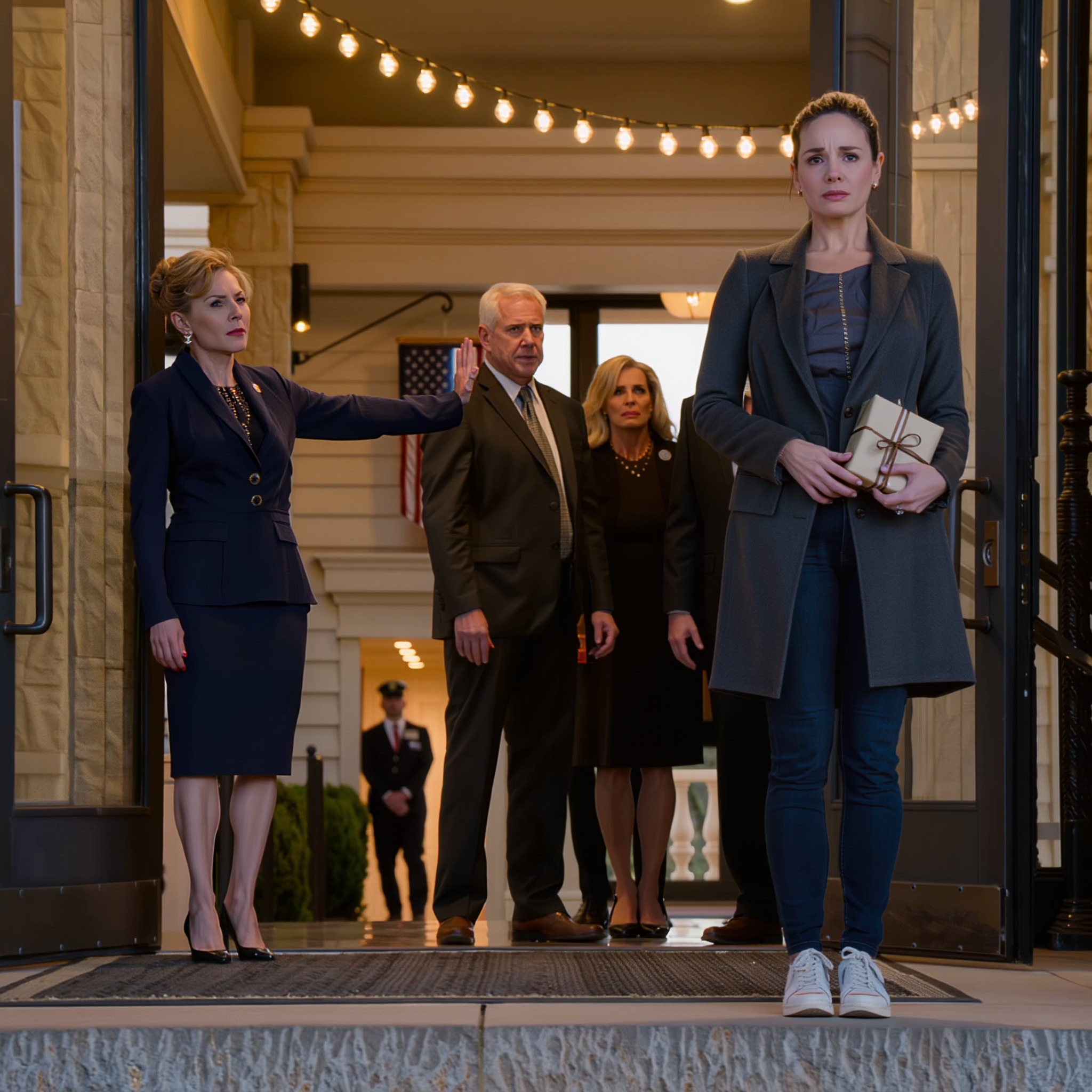 Ma sœur m’a regardée droit dans les yeux et m’a dit : « Tu ne peux pas venir ce soir. » Mes parents sont restés silencieux, même si j’avais fait huit heures de vol juste pour leur anniversaire. Ils ne voulaient même pas me laisser entrer. Je n’ai pas crié. J’ai choisi autre chose. Une heure plus tard…