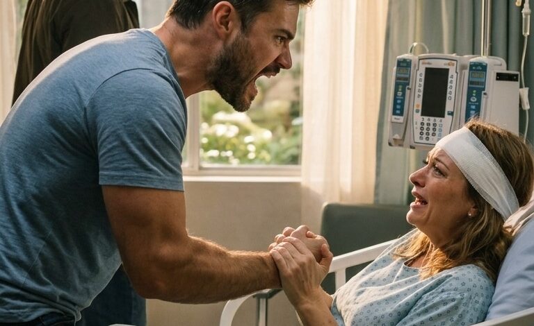 « Après avoir été percutée par une voiture, j’ai été hospitalisée pour de graves blessures. Quelques heures plus tard, mon mari a fait irruption et a crié : « Arrête tes simagrées ! Lève-toi et prépare le repas d’anniversaire de ma mère ! » Je suis restée silencieuse, mais il m’a tirée du lit en disant qu’il ne gaspillerait pas d’argent pour mes « drames ». Puis la porte s’est ouverte et mon mari s’est mis à trembler en voyant qui entrait… »