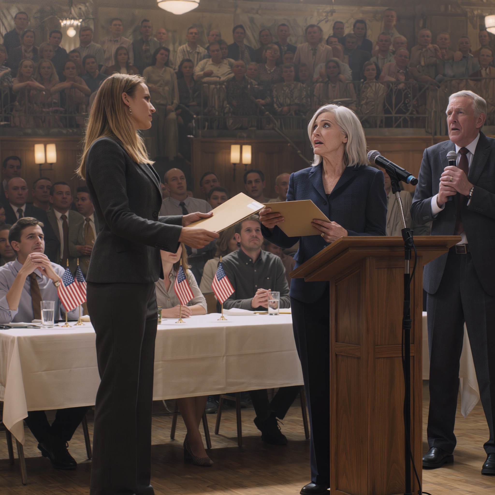 At my dad’s retirement party, he gave a speech thanking everyone except me. When someone asked why, he laughed and said, “She’s not worth mentioning.” Seventy colleagues watched. I stood up, walked to the podium, and said, “Before I leave, there’s one thing Dad forgot to mention.” I handed him a folder. When his boss opened it, the room went silent.   My name is Heather, and I’m thirty-one years old. At my father’s retirement party, he stood at the podium and thanked seventy people by name—his secretary, the mailman, even the caterer. And when someone asked, “What about Heather?” he laughed into the microphone and said, “She’s not worth mentioning.”   Seventy colleagues watched. My mother looked at her lap. My brother drank his water. And something I’d held inside for three years, quietly and patiently, like a document waiting to be filed, clicked into place. I stood up, walked to the podium, and set down a folder. His boss opened it before he could. What she read changed everything for him, for my brother, and for a bridge that ten thousand people cross every day. arrow_forward_iosRead more Play   00:00 00:03 01:31 Mute  Play Powered by  GliaStudios     Before I go on, please take a moment to like and subscribe, but only if you genuinely connect with this story. Drop your location and local time in the comments. I love knowing where you’re listening from.   Now let me take you back to the beginning—to a small town called Carver, and to a little girl who kept taping certificates to a refrigerator that never wanted them.   I grew up in Carver County, the kind of place where everyone knows your last name before they know your first. And in Carver, the name Anderson meant one thing: my father, Gerald, director of public works, thirty-five years on the job, the man who approved every road, every drainage ditch, every sidewalk in town. He was important. Everyone told me so.   My brother Kyle, three years older, was the proof. Dad brought Kyle to construction sites before he could tie his shoes. He introduced him at every county barbecue the same way. “This is my son. He’ll carry on the family name.” Kyle would beam. Dad would squeeze his shoulder. And I’d stand two steps behind them, holding my own plate, waiting for my turn. My turn never came.   I was good at math. I loved physics. I brought home honor roll certificates every semester like clockwork. I’d tape them to the refrigerator next to Kyle’s football photos, his fishing trips with Dad, his first-place ribbon from the county fair. By morning, my certificate would be gone. Not moved. Gone. I asked my mother once. She said, “It must have fallen.” It didn’t fall.   When I told my father I wanted to be an engineer, he didn’t look up from the TV. When I showed him my geometry test, a perfect score, he asked Kyle if practice went okay. One Thanksgiving, I was maybe fourteen, and I brought my science fair trophy to the table and set it right next to the turkey. Dad picked it up, read the inscription, and put it in the cabinet under the sink where we kept the cleaning supplies.   “Nobody cares about a piece of paper, Heather,” he said. “Your brother actually does things.”   But I didn’t give up. I thought if I tried hard enough, one day he’d finally see me. I was wrong, but wrong in a way I never could have imagined.   Senior year, I got accepted into State on a full ride in civil engineering. The letter came on a Tuesday. I remember because I stood in the kitchen holding it for twenty minutes, rehearsing how I’d tell Dad. He wasn’t home. He was at Kyle’s community football game—not a tournament, not playoffs, just a Saturday league scrimmage that happened to fall on the same evening as my high school graduation ceremony.   My mother called from the bleachers, her voice low so Dad wouldn’t hear. “You know how your father is,” she whispered. I’d heard that sentence a hundred times. It was her version of an apology, soft enough to say, empty enough to mean nothing.  Dad paid for Kyle’s college—private school, business administration. Kyle moved into a dorm with a mini fridge and a flat screen. I moved into a shared apartment off campus with two roommates and a hot plate. Scholarship covered tuition. Everything else—books, food, gas—came from the diner where I waited tables four nights a week.  Nobody in my family mentioned my major. Not once. Not when I made the dean’s list. Not when I got the undergraduate research grant. Not when I was named top of my class in structural analysis. But they mentioned Kyle’s promotion every Thanksgiving, every Christmas, every phone call.  The Thanksgiving I graduated, twenty-two years old, magna cum laude, bachelor’s in civil engineering, Dad carved the turkey and said, “Oh, an engineer. What are you going to build, bridges?” Then he laughed. Kyle laughed too. I smiled and passed the gravy.  Funny thing is, he was right. I would build bridges. Or more precisely, I’d fix the one he nearly destroyed.  After graduation, I moved to Ridgemont, forty-five minutes east of Carver, far enough to breathe. I landed a junior position at Marsh and Callaway Engineering. Small firm, serious work—bridges, overpasses, municipal infrastructure. My boss, Elaine Marsh, founding partner, fifty-five, the kind of woman who could read a load calculation the way most people read a menu, saw something in me early. She mentored me, pushed me, made me present at client meetings when I wanted to hide behind spreadsheets.  I passed my PE exam at twenty-seven. Professional engineer in my field. That’s the license that says you’re trusted to stamp drawings that keep people alive—bridges, hospitals, schools. Your signature means if this fails, it’s on you. I was one of the youngest PEs in the firm’s history.  I called home to share the news. Dad picked up. “I passed my PE,” I said.  Silence. Then, “Hm. Kyle just got promoted.”  Kyle had been hired at Dad’s department, project coordinator at the county public works office. No engineering degree required. Dad pulled strings. Everyone in Carver knew it. Nobody said it.  I hung up the phone and sat in my car for fifteen minutes. And for the first time, I let myself think the thought I’d been dodging my whole life. It wasn’t that I hadn’t done enough. It was that he never wanted me to do anything at all.  That same week, Elaine gave me a piece of advice I didn’t fully understand yet. She said, “Keep a copy of everything you sign. Everything. Every drawing, every email, every revision. That’s not paranoia. That’s professionalism.”  I listened. I filed. I saved. I didn’t know that two years later, that habit would change everything.  Three years before the retirement party, Carver County broke ground on the Milbrook Bridge. If you’re not from around here, you need to understand what that bridge meant. Milbrook Road was the main artery connecting the north side of the county—two schools, the regional hospital, a senior living facility—to the highway. The old bridge was sixty years old, weight-restricted and groaning every time a school bus crossed it. Replacing it wasn’t optional. It was survival.  For Dad, though, it was more than infrastructure. It was legacy. The biggest project of his thirty-five-year career. He managed the timeline, the budget, the contractors. His name was on every press release. The county newsletter ran a photo of him in a hard hat standing on the riverbank, arms crossed, grinning like a man who’d just been handed a trophy.  Then the inspectors found the problem.  The original structural design, done by Dad’s in-house team, had a critical flaw in the load-bearing pylons. Under projected traffic weight, plus seasonal flooding stress, the pylons would degrade within five years, maybe less. The engineering term is progressive failure. The everyday term is: the bridge could collapse.  Dad panicked. Not publicly. Gerald Anderson didn’t panic publicly. But behind closed doors, I later learned, he paced his office for three days straight. If word got out that his signature project had a fatal design flaw before construction was even finished, his reputation was done. Thirty-five years erased.  Margaret Holt, the county administrator and Dad’s boss, ordered an outside consultant. Independent structural review, non-negotiable.  “I don’t need outsiders telling me how to do my job,” Dad told his team.  But Margaret Holt wasn’t asking. And the outside firm the county hired was mine.  Elaine called me into her office on a Wednesday. She had the contract spread out on her desk—county seal, scope of work, deadline. A structural review and redesign of the Milbrook Bridge load-bearing system.  “You’re my best on bridge structures,” she said. “This one’s yours.”  My stomach dropped. “That’s my father’s project.”  Elaine took off her reading glasses and looked at me the way she always did when she was about to say something I didn’t want to hear.  “Your job is the bridge, not your father’s ego.”  She was right. I took the assignment.  Two weeks in, I realized the problem was worse than the initial report suggested. It wasn’t just the pylons. The entire beam linkage system was underspecified. Wrong steel grade, insufficient cross-bracing, load paths that would funnel stress into exactly the wrong joints. If they’d built it as designed, that bridge would have been a countdown.  I redesigned the entire load transfer system. Six weeks. Fourteen-hour days. I ran simulations until my eyes burned. Still, I checked and rechecked every calculation until the numbers sang. The fix worked. The bridge would hold.  When Dad found out his daughter was the consulting engineer, that I was the one who’d found his team’s mistakes and rewritten their design, he didn’t thank me. He called me on a Saturday night, his voice tight as a wire.  “You will not embarrass me,” he said. “Fix it quietly, and your name stays off everything.”  Not a request. An order. In the same tone he’d used my whole life. The tone that said, Sit down. Be quiet. Disappear.  I fixed it, and I stayed quiet.  That was my first mistake.  The Milbrook Bridge opened on a bright October morning. The ribbon-cutting photos made the front page of the Carver County Gazette. Dad stood center frame, shaking hands with Margaret Holt, beaming. Behind him, the bridge gleamed—concrete and steel, clean lines stretching over the river. My design. His photo.  Within a week, Dad erased me. Not figuratively. Literally. He sent emails to the project office: remove all references to external consultants from the Milbrook file. The official report credited the redesign to collaborative in-house engineering. My firm’s name vanished. My PE stamp was nowhere.  But the worst part wasn’t the erasure. The worst part was what he put in its place.  Kyle signed the final engineering drawing submitted to the state. Kyle Anderson, supervising engineer. His signature, his printed name, right there on the PE certification line. Kyle, who had a business degree. Kyle, who couldn’t tell a shear diagram from a shopping list. Kyle, who didn’t hold a PE license because he’d never taken the exam because he wasn’t an engineer.  In every state in this country, signing PE documents without a license is a violation of the State Engineering Practice Act. It’s not a gray area. It’s not a technicality. It’s fraud. Fraud on a public safety document.  I confronted Dad privately, just him and me in his kitchen on a Sunday afternoon.  “Dad, Kyle doesn’t have a PE. That signature is illegal.”  He didn’t blink. “Mind your own business. Nobody asked you.”  So there it was. My choice. Speak up and destroy my family. Send my father and brother into a legal nightmare. Or stay quiet and become complicit in fraud on a bridge that school buses cross every morning.  I chose silence because they were my family. Because I still believed that someday Dad would say thank you.  Three years passed. He never said thank you. He said something much worse in front of seventy people.  The invitation arrived in a cream-colored envelope, heavy card stock, gold lettering. You are cordially invited to celebrate 35 years of distinguished service. Gerald R. Anderson, Director of Public Works, Carver County.  I held it for a long time. Three years of silence. Three years of watching Dad take credit for my work. Three years of holidays where no one mentioned the bridge, my career, or the fact that I existed in any professional capacity. And now, an invitation.  My mother had called the week before. “Your father would love to see you there,” Donna said.  Would he? I wasn’t sure. But something in me, the same something that kept taping certificates to the refrigerator at fourteen, wanted to believe it. Maybe retirement would soften him. Maybe without the job, without the title, without the need to perform, he’d just be a father. My father.  I drove four hours. I bought a new blazer—charcoal, professional, the kind of thing you wear when you want to be taken seriously. I wrote a card by hand. Congratulations, Dad. Thirty-five years is something to be proud of. Heather.  I meant every word.  On the passenger seat, inside my work bag, sat a manila folder. I didn’t bring it as a weapon. I brought it the way you bring an umbrella when the forecast says twenty percent chance of rain, hoping you won’t need it, knowing you might. Three years of documents—drawings, emails, the state board letter—all originals, all verified, all sitting in that folder since the day Dad told me to mind my own business.  I merged onto the highway toward Carver and told myself, Tonight will be different.  The folder stayed in the bag.  I didn’t know yet that by the end of the night, it wouldn’t.  The Carver County Community Hall looked like it was hosting a wedding. White tablecloths. Centerpieces with little American flags and miniature hard hats. A cute touch. That was somebody’s idea of a joke. A banner stretched across the back wall: 35 Years of Service. Gerald Anderson.  Below it, a projector screen cycled through a slideshow of Dad’s career. I stood in the doorway and watched the photos scroll. Dad shaking hands with the governor. Dad at a groundbreaking. Dad and Kyle at a county picnic, matching polo shirts, arms around each other. Dad and Kyle at the Milbrook site. Dad and Kyle at Christmas. Forty photos. I counted.  Not one included me.    There was a family photo. I remembered the day it was taken—Kyle’s sixteenth birthday. I’d been standing on Dad’s left side, but the version on the screen was cropped.  I was gone.  I found my seat at the back table near the door, the table closest to the exit. I didn’t think about what that meant until later. Mom spotted me from across the room. She waved, a small flutter of fingers, but didn’t get up. Kyle sat at the head table with Dad, shaking hands with county officials, his suit too tight across the shoulders. He looked like a man playing a part he’d been rehearsing his whole life.  Dad saw me. Our eyes met across sixty feet of white tablecloth and candle flame. He gave me a nod, the kind you give a distant acquaintance at the grocery store. Quick. Polite. Forgettable.  A woman at my table leaned over. “Are you Gerald’s daughter?”  When I said yes, her eyebrows lifted. “Oh, he never mentioned you.”  He never mentioned me. I should have been used to it by then. But hearing it from a stranger hit different.  Margaret Holt took the podium at seven-thirty sharp—tall, silver-haired, the kind of authority you feel before you see. She tapped the microphone twice.  “Good evening, everyone. We’re here tonight to honor a man who has shaped this county’s infrastructure for thirty-five years. Under his leadership, we’ve seen the Milbrook Bridge, the Route 9 expansion, the downtown drainage overhaul—projects that will outlast all of us. Please join me in welcoming Gerald Anderson.”  Applause filled the room. Dad rose from the head table, buttoned his jacket, and walked to the podium like he’d been walking to podiums his whole life. Confident. Measured. In control.  He started with a joke about potholes. People laughed. Then he got serious.  “I want to thank some people.”  My heart beat a little faster.  He thanked Donna first. “My rock. My forty years of putting up with late nights and muddy boots.” Mom dabbed her eyes. The room clapped. He thanked Kyle. “My son, the future of this family. I’m proud to say he’s carrying on right where I left off.” Kyle stood briefly. More applause.  He thanked Janet, his secretary of twenty-two years. “She organized my life better than I ever could.” He thanked Bill the mailman, the caterer by first name, Rosa, the night security guard, Pete, the guy who fixed the copier. And each name was a stone, and I sat at the back table sinking.  Then he paused, scanned the room, and smiled.  “I think I’ve thanked everyone who matters.”  He set the microphone down, and from somewhere in the back row, a voice I didn’t recognize called out, “What about Heather?”  Seventy people turned to look at my father.  And my father, microphone still warm in his hand, laughed. He picked it back up, casual, like someone had asked about the weather. He looked toward my table—not at me, toward me, the way you glance at furniture—and said it.  “She’s not worth mentioning.”  Four words. A microphone. Seventy witnesses.  The room didn’t gasp. That only happens in movies. What actually happened was worse. Silence. The specific kind of silence where everyone looks down at their plates at the same time. Forks stopped. Glasses paused halfway to lips. Someone coughed.  Mom lowered her head. I could see her hands folded in her lap, squeezing each other white.  Kyle didn’t flinch. Didn’t turn around. He picked up his water glass and drank like nothing had happened, like his sister hadn’t just been erased in front of every professional contact their father ever had.  Seventy people heard it.  Not one said a word.  And in that silence, I understood something I’d been circling for thirty-one years. Their silence wasn’t agreement. But it also wasn’t protection. It was nothing. And nothing, when you need someone to stand up, is the same as siding with him.  Three years. Three years I’d kept that folder in my desk drawer. Three years of waiting for him to call, to acknowledge, to say the two words that would have made everything different. And his answer, broadcast through a PA system to every engineer, contractor, and county official in Carver, was not worth mentioning.  Something shifted inside me. Not anger. Not sadness. Clarity. The kind of clarity that doesn’t burn. It focuses, like a lens pulling light into a single sharp point.  I looked down at my bag. The folder was inside. It had been inside for three years.  Not anymore.  I stood up. The chair scraped against the hardwood, a sound louder than it should have been. Or maybe the room was just that quiet. Mom reached for my arm. Her fingers closed around my wrist gently, the way she always did, as if gentleness made up for everything she never said.  “Sit down, honey. Don’t make a scene.”  I looked at her hand, then at her face, and for the first time in my life, I didn’t do what she asked.  “I’m not making a scene, Mom. I’m just not sitting down anymore.”  I pulled my wrist free. Not roughly. Slowly. The way you set something down that you’ve been carrying too long. I reached into my bag and took out the folder. Manila. Ordinary. The kind you buy in a ten-pack at the office supply store. It weighed almost nothing in my hand, but it held three years of silence. Every drawing, every email, every piece of proof that I existed in the story my father had spent his career rewriting.  I walked between the tables, left side, right side, white cloth and candlelight, and seventy pairs of eyes tracked me like I was crossing a courtroom. My heels clicked on the hardwood, steady, even, one step at a time. I could hear Elaine’s voice in my head from a conversation months earlier when I’d almost shredded the whole thing.  “The truth doesn’t need to shout,” she’d said. “It just needs to be placed where it belongs.”  Dad stood at the podium, microphone still in his hand. And as I got closer—five tables away, then three, then one—I saw something on his face I had never seen before.  He looked afraid.  I stepped onto the riser, stood beside him, and said quietly, so he had to lean in, “Before I leave, there’s one thing Dad forgot to mention.”  My voice carried. Not because I raised it, but because the room was so silent that a whisper would have echoed.  Dad’s jaw tightened. “Heather, sit down,” he said through his teeth. A command, not a request.  I didn’t sit down. I placed the folder on the podium gently, the way you lay down a hand of cards, and turned to the front table.  “Mrs. Holt,” I said, “this concerns the Milbrook Bridge project. As county administrator, I believe you should see this.”  Margaret Holt had been watching the whole exchange with the kind of expression that comes from thirty years in public administration—composed, assessing, giving away nothing. But when I said Milbrook, something behind her eyes sharpened. She stood, walked to the podium, reached for the folder.  Dad’s hand shot out. He grabbed the edge.  “That’s personal.”  Margaret didn’t flinch. She held his gaze the way you’d hold a door—firm, final.  “If it concerns a county project, it’s not personal, Gerald.”  She took the folder and opened it. The first page—my structural drawings, PE stamp and signature in the lower right corner—caught the overhead light. She turned to page two, the emails. I watched her eyes move left to right, left to right, her lips pressed together. Page three—Kyle’s signature on the state filing. Supervising engineer.  She looked up, and I’ll never forget this. She didn’t look at me. She didn’t look at Dad.  She looked at Kyle.  And in that moment, I thought, Was this the right thing to do? Three years I held this. Three years I chose family over truth. If you’d been standing where I was, holding proof, watching your father laugh at your existence in front of seventy people, would you have opened the folder or would you have walked away? Tell me in the comments. I genuinely want to know.  Margaret turned another page, then another. Then she looked up at my father, and every trace of celebration drained from the room like water from a cracked glass.  Dad snatched the folder from Margaret’s hands. Papers scattered. Two sheets slid off the podium and drifted to the floor like leaves.  “This is a family matter.”  His voice cracked on the word family. I’d never heard that before.  Margaret’s tone dropped ten degrees. “Gerald, those are county engineering documents with signatures I need to verify. Hand it back.”  He didn’t. Instead, he turned to the room—seventy faces, some stunned, some confused, most very still—and did what Gerald Anderson had always done best.  He performed.  His shoulders softened. His chin dipped. When he spoke, his voice had the careful tremor of a man who’d been wounded.  “Folks, I’m sorry about this. My daughter has always had issues. She’s been estranged from the family for years. We’ve tried everything.”  He looked at me with a sadness so practiced it almost felt real.  “She’s been troubled for years.”  And it worked for about five seconds. I saw it ripple through the room. A few sympathetic nods. A woman near the front clutched her napkin. Someone whispered, “How sad.”  Dad was good at this. He could rewrite a room in thirty seconds. I’d watched him do it my entire childhood, reshaping every story, every situation, until he was the hero and I was the problem.  But this time, Margaret Holt was holding three pages of county documents. And documents don’t respond to tone of voice.  Margaret knelt, picked up the fallen sheets, and straightened them against the podium.  “Gerald,” she said, not unkindly, “I’m going to need these back.”  Dad’s performance faltered, because Margaret wasn’t looking at him with sympathy. She was looking at him the way an auditor looks at a discrepancy.  She took the folder back. This time, Dad didn’t resist.  She read methodically. No drama. Just a woman doing her job at a speed that made the room hold its breath.  First, my structural drawings. PE stamp number 47,832. My signature. Heather M. Anderson, PE.  Then the emails—seven of them, all from Gerald’s county address to the project office. She read one line aloud, not for theater, I think, but because she couldn’t help it.  “Remove all references to external consultants from the Milbrook file.”  She looked up. “You told the board the redesign was done in-house.”  Dad lifted his chin. “It was a team effort.”  Margaret turned the page.  The state filing. The PE certification documents submitted to the state Department of Transportation. Kyle’s signature. Kyle’s printed name. The line that read supervising engineer, PE license number—and next to it, a number that didn’t exist in any state registry.  Margaret stared at the page for a long time. Then she turned to Kyle. He was still at the head table, napkin in his lap, looking like a man watching his own car slide off a cliff in slow motion.  “Kyle,” Margaret said, calm as a doctor reading test results, “do you hold a PE license?”  The room shifted. Engineers in the audience—and there were several—sat up straighter. They knew what that question meant.  Kyle’s mouth opened. His eyes went to Dad, the reflex of a lifetime, that automatic search for someone to answer for him. But Dad was frozen at the podium, mic in hand, no script, no rehearsal. For the first time in my memory, Gerald Anderson had nothing to say.  Kyle was on his own.  His voice came out thin, stripped of the confident handshake tone he’d been using all evening.  “Dad told me to sign. I didn’t know it was a problem.”  The whisper that moved through the room wasn’t surprise. It was recognition. Seventy people doing the math at the same time. Engineers, contractors, county officials—every one of them understood what a PE signature meant. And every one of them understood what it meant when someone signed without one.  Margaret turned back to Dad.  “Gerald, you were project manager. You supervised Kyle’s involvement.”  Dad straightened, tried to recover. “He was supervised. I supervised him.”  Margaret didn’t blink. “You’re a project manager, Gerald. You don’t hold a PE either.”  Silence again, but a different kind now. Not the awkward silence of a family squabble. This was the silence of people realizing they were watching something official, something with consequences. This wasn’t a daughter making a scene at her father’s party.  This was a county engineering matter unfolding in real time.  Mom stood. Her chair squealed against the floor. Her voice shook.  “Can we please not do this here?”  Every head turned to me, waiting.  And I said the thing I’d been holding for three years, the reason the folder existed at all.  “I tried doing this privately three years ago, Mom. Dad told me to mind my own business.”  Mom sat back down slowly, like the air had left her.  Dad gripped the podium with both hands. His knuckles were white. His face was red. And when he spoke, the microphone caught every word.  “This is my retirement party, not a courtroom.”  But Margaret Holt was already sliding the documents back into the folder carefully, completely, the way you handle evidence.  That was when Dad broke character.  He turned on me—full rotation, shoulders squared, microphone forgotten in his fist. His voice was raw. No performance. No audience management. Just thirty-one years of something ugly finally reaching the surface.  “I gave you a roof. I gave you food. And this is how you repay me?”  The room flinched. Not at the words. At the tone.  This was the Gerald Anderson nobody in that room had ever seen. The private one. The one who spoke behind closed doors, in kitchens, in hallways. The one only his family knew.  I didn’t step back. I didn’t raise my voice.  “You gave me a roof, Dad. But you never gave me a seat at the table. Not even tonight.”  Something shifted in the room. I could feel it. A change in gravity. A few people at the side tables nodded—small movements, almost involuntary. But Janet, Dad’s secretary of twenty-two years, sitting three tables away, pulled a tissue from her purse and pressed it to her eyes.  Dad looked around the room, searching, scanning, looking for an ally, a sympathetic face, someone to back his version of the story. No one met his eyes. Kyle stared at the tablecloth. Mom’s face was buried in her hands. The county officials at the front table studied their plates like they were reading blueprints.  Margaret Holt closed the folder, tucked it under her arm, and said with the precision of a woman who had run this county for twelve years, “Gerald, I’ll need to review this with legal on Monday. I suggest you enjoy the rest of your evening.”  Everyone understood.  The party was over.  Janet caught my arm as I stepped down from the riser. Her hand was warm. Her eyes were wet.  “I always wondered who really fixed that bridge.”  Let me tell you what was in that folder. All of it.  First, the structural redesign drawings for the Milbrook Bridge load transfer system. Twenty-three pages, every one of them bearing my PE stamp, number 47,832, and my signature: Heather M. Anderson, PE. These were the drawings that replaced the flawed original design, the ones that ensured the bridge could carry school buses and ambulances and eighteen-wheelers for the next hundred years.  Second, seven emails from Gerald Anderson’s county email account to the Carver County project office, and each one a variation of the same directive. Remove Marsh and Callaway Engineering from the project record. Remove external consultant references. Credit the redesign to in-house collaboration. In one email, dated three days after the bridge opened, he wrote—and I’ll never forget the phrasing—“Clean this up. I don’t want any loose ends.”  I was a loose end.  Third, a formal letter from the state board of professional engineers addressed to me by name, recognizing my exceptional structural analysis contributing to the safety of the Milbrook Bridge. The board had sent it after reviewing the revised design as part of their routine post-construction audit. Dad never knew about this letter because he never asked.  Fourth, the internal audit results I’d obtained through a public records request—Freedom of Information Act, perfectly legal. And those results showed that Kyle Anderson had signed PE-certified documents on three separate occasions without holding a PE license, a clear violation of the State Engineering Practice Act.  I didn’t bring that folder to the party for revenge. I brought it because three years ago my father told me to mind my own business. Tonight he told seventy people I wasn’t worth mentioning, and I decided that if he wouldn’t tell the truth, the documents would.  “A PE stamp isn’t a formality,” I said to no one and everyone. “It means a licensed engineer takes legal responsibility for public safety. Kyle didn’t have that authority. Dad knew.”  After Margaret closed the folder, she turned to me not with pity, not with gratitude, but with something rarer: professional respect.  “Miss Anderson,” she said, “I wish I’d known this three years ago.”  Miss Anderson. Not Heather. Not Gerald’s daughter. Miss Anderson, the way you address a colleague. It was the first time anyone in that room had spoken my name like it carried weight of its own, separate from my father’s.  The ripple started slow. Tom Reeves, senior engineer in Dad’s department, thirty years on the job, the kind of man who speaks only when he has something worth saying, pushed back his chair and walked over. He extended his hand.  “The load transfer redesign,” he said. “That was yours?”  I shook his hand. “Yes.”  He held it an extra second. “That was brilliant work.”  Behind him, two more engineers stood. One of them, a woman I didn’t know, maybe forty, county ID badge on her lapel, said quietly, “I reviewed those drawings last year for the maintenance assessment. The shear wall integration was elegant. I wondered who’d done it.”  Dad stood at the podium, microphone still in his hand, but the room had rotated like a planet shifting its axis, and he was no longer at the center. No one looked at him. Kyle sat frozen, white-faced, his water glass untouched, sweating a ring onto the tablecloth.  Mom pulled at my sleeve from behind. I hadn’t even noticed she’d walked over. Her voice was thin.  “Please. Let’s just go home.”  I turned to her. My mother, the woman who’d spent forty years translating Dad’s cruelty into something softer, something survivable.  “I am going home, Mom,” I said. “My home.”    And I meant it in every way a sentence can be meant.  I picked up my bag from the back table, and the blazer I’d bought for that night—charcoal, professional, chosen with care—felt like armor now. I walked toward the exit. Steady. Not fast. Not slow. The way you leave a place you’re never coming back to.  Dad caught me at the door. He must have come off the riser fast because he was slightly out of breath. His hand closed around my elbow. Not hard, but firm enough to stop me.  “If you walk out that door, you’re not my daughter anymore.”  The hallway was empty, but the main doors were open and half the room could hear us. He knew that. He wanted them to hear. One last attempt to make me the villain.  I turned to face him. My father, sixty-three years old, thirty-five years of public service, a career built on the careful management of what people believed about him. I looked at his hand on my arm, then at his eyes.  “Dad,” I said, “I’ve been not your daughter my whole life. Tonight’s the first time you said it out loud.”  His hand dropped.  And I don’t know what I expected. A retort. A denial. An explosion. But what I got was nothing. Gerald Anderson, the man who always had a speech, a redirect, a reframe, stood in the doorway of the Carver County Community Hall with nothing left to say.  I walked out. I didn’t slam the door. I didn’t look back. The night air was cool. October crickets. The parking lot half full. Fluorescent lights buzzing overhead.  My phone vibrated before I reached my car.  A text from a number I didn’t recognize.  Margaret Holt.  Can we meet Monday? There are things I need to discuss with you professionally.  I got in my car, turned the key, and drove. The highway was empty. Four hours of dark road, white lines, the occasional pair of headlights coming from the other direction. I didn’t turn on the radio. I didn’t call anyone. I just drove.  I thought I’d feel satisfied. Revenge is supposed to taste like something—sweet, or sharp, or at least memorable. But what I felt driving home that night wasn’t satisfaction. It was emptiness. Not the bad kind. The clean kind. Like walking through a room you finally finished clearing out after years of stepping around the mess.  Around the two-hour mark, I called Elaine. She picked up on the first ring, which meant she’d been waiting.  “How do you feel?” she asked.  I thought about it. Really thought about it.  “Like I finally handed in the last report.”  She laughed softly, the knowing laugh of a woman who had seen enough in fifty-five years to understand that some victories don’t feel like victories. They feel like the end of something you didn’t realize had been exhausting you.  “You didn’t burn the bridge, Heather,” she said. “You just proved who actually built it.”  I smiled. First time in hours.  The miles scrolled by. I thought about Dad’s face when Margaret opened the folder. About Kyle’s silence. About Mom’s hand on my wrist. Sit down, honey. And the twenty years of sit down, honey that had come before it.  I thought about what Dad said—not worth mentioning—and I realized maybe he was right. Not in the way he meant it, but in a different way. I didn’t need to be mentioned. My work spoke for itself. It had always spoken for itself. I’d just been waiting for the wrong person to listen.  I got home at one in the morning and set my bag on the counter. It was lighter now. The folder was gone.  Monday morning, nine o’clock, Margaret Holt’s office on the third floor of the Carver County Administrative Building. She had the folder open on her desk. Next to it, a legal pad with two pages of notes already filled in her sharp handwriting. A cup of coffee sat untouched, which told me this meeting had started before I arrived.  “Sit down, Miss Anderson.”  I sat.  Margaret didn’t waste time. “The state board letter. This is authentic.”  “You can call them directly. My license number is on record.”  She made a note, then looked up. Not as a boss. Not as an investigator. As a person.  “Why didn’t you come forward earlier?”  The honest answer was the only answer I had. “He’s my father. I thought he’d eventually do the right thing.”  Margaret nodded slowly, the kind of nod that says I understand more than you think.  “I’ve referred the file to the county attorney’s office,” she said. “They’ll review the PE signature issue and the email directives. I’ve also requested a comprehensive audit of all engineering filings from the past ten years under Gerald’s department.”  Ten years. Every project Dad had touched.  “Kyle,” she continued, “has been placed on administrative leave pending the investigation. He was notified this morning.”  I felt something tighten in my chest. Not guilt. Not exactly. More like the weight of knowing that once you start an avalanche, you can’t steer it.  Margaret called the state board that afternoon. They confirmed my PE status, confirmed the recognition letter, and opened a preliminary inquiry into Kyle’s unlicensed signatures. A formal investigation would follow. The wheels were turning, and they didn’t need me to push them anymore.  Three things happened in the two weeks after the party.  First, the county canceled Gerald’s formal recognition ceremony, the one scheduled for next month, with the plaque and the framed resolution and the photo with the county board. Margaret’s office released a one-line statement: The ceremony has been postponed pending an internal review. In a town like Carver, that sentence was a grenade.  Second, the bronze plaque at the Milbrook Bridge, the one that read dedicated to Gerald R. Anderson, director of public works, was removed for updating. Everyone in town drove past that empty space on the bridge rail and knew exactly what it meant.  Third, the county board scheduled a public hearing on engineering document procedures, open to the public. Agenda item one: PE certification compliance and county infrastructure projects.  Dad was retired. He couldn’t be fired. But the thing he valued more than any paycheck—his legacy, his name, the story of Gerald Anderson that the whole county had accepted as truth for thirty-five years—was being rewritten in real time.  He called me on a Wednesday night. I almost didn’t answer.  “You destroyed this family.”  His voice was flat. No performance. No audience. Just him.  “No, Dad. You built a family where only one child counted. I just stopped pretending I was okay with it.”  He hung up.  Mom called an hour later.  “Your father can’t sleep. He’s devastated.”  I closed my eyes. “I couldn’t sleep for three years, Mom. Did anyone call to ask about me?”  Silence. The long kind. The kind where you can hear someone realizing that the answer is no. And that no is enough.  “I’ll talk to you later, honey,” she said.  She didn’t call back for a month.  Kyle called on a Saturday, late afternoon. The sun was going down outside my apartment window, and I was doing what I always did on Saturdays—reviewing drawings, drinking cold coffee, pretending the silence didn’t bother me. His name on the screen made me pause.  Kyle and I hadn’t spoken directly without Dad as moderator in years.  “Hey.”  His voice was smaller than I remembered. The conference-room confidence was gone.  “Hey.”  Long pause. I could hear him breathing.  “Did you have to do it in front of everyone?”  I set my coffee down.  “You watched him say I wasn’t worth mentioning in front of everyone.”  Another silence. I let it sit. I’d spent my whole life filling silences for other people—smoothing, accommodating, making it easier for everyone but myself.  Not anymore.  “I didn’t know the PE thing was that serious,” he finally said.  “I know.”  That was it. I didn’t accuse him. Didn’t lecture. I just confirmed what we both understood. Kyle hadn’t known because Dad had never told him, because Dad needed Kyle to sign without asking questions.  “Kyle, hire your own attorney.”  “Why?”  “Because Dad’s attorney is going to protect Dad. You need someone who protects you.”  More silence. Then, very quietly, “I’m sorry I never stood up for you.”  I looked out the window. The streetlight had come on.  “I know that too.”  After we hung up, I sat there for a long time thinking: if Dad had treated us equally, if Kyle had never been handed a role he wasn’t qualified for, if I’d never been erased from the record, would any of this have happened?  I don’t think so.  Dad didn’t just harm me. He harmed Kyle too, just in a different way.  Do you think Kyle deserves consequences, or is he another casualty of Gerald’s control? I’d love to hear your thoughts in the comments.  Carver is a small town. By the end of the week, everybody knew it. Not the full story. Small towns don’t deal in full stories. They deal in fragments, in whispered versions, in the sentence you overhear at the hardware store. But the fragments were enough.  The local paper ran it first. Front page, below the fold. County reviews engineering records after retirement party revelations. No names in the headline, but the article mentioned a former department head and irregularities in PE certification documents. In Carver, that was as good as a billboard.  Within a month, the ripples reached every corner of Dad’s world. The Rotary Club, where he’d been a member for twenty years, where he sat at the head table every monthly dinner, sent a letter—politely worded, carefully phrased, but the gist was clear. Perhaps it would be best if he took a step back from active participation until the matter was resolved.  Neighbors stopped waving. Not all of them, but enough. The ones who mattered to Dad. The ones whose waves he counted like currency.  Then Kyle received formal notification from the State Board of Professional Engineers. An official investigation into unlicensed practice. If the board found a violation, the penalties could include fines and a permanent record. And while Kyle had never actually been an engineer, that signature on official state documents was as real as concrete.  Mom called one more time. Her voice had a new edge. Not anger at me, but something close to surrender.  “Are you happy now?”  I thought about it.  “Honestly, no, Mom. I’m not happy. But I’m honest. And for the first time, so is everyone else.”  She was quiet for a long time. Then she said something she’d never said before.  “I should have spoken up years ago.”  It wasn’t enough. But it was a start.  Margaret Holt called Elaine in November. I was at my desk when Elaine walked in, leaned against the doorframe, and smiled—the specific smile she reserves for good news she’s been holding for at least an hour.  “The county just signed a three-year retainer with us,” she said. “Infrastructure consulting, bridges, drainage systems, road specifications, the whole portfolio.”  I looked up from my screen. “That’s great.”  “Guess who they requested as lead engineer?”  I didn’t need to guess.  The retainer was official. My name, my real name, attached to my real credentials, would be on every Carver County infrastructure project going forward. Not hidden. Not erased. Not credited to someone else.  Mine.  A week later, I drove past the Milbrook Bridge and noticed the plaque had been replaced. The new one read: Milbrook Bridge, Carver County. Structural Redesign: Marsh and Callaway Engineering.  No individual names, but in my industry, firm credit is enough. Anyone who looked it up would find the project file. And in the project file, they’d find me.  Tom Reeves, the senior engineer from Dad’s department, sent me an email that evening. No subject line, just one paragraph.  Ms. Anderson, I reviewed your Milbrook redesign in detail during the audit last week. The shear wall integration, the load path redistribution, the pylon reinforcement sequence—it is some of the best structural work I’ve seen in thirty years. The county is lucky to have you on retainer. —Tom  I read it three times. Then I printed it out and put it in my desk drawer. Not because I needed proof, but because sometimes, after thirty-one years of silence, it’s nice to have the words on paper, just to know they’re real.  Six months later, Dad was not arrested, not charged, not dragged before a court. What happened was quieter than that, and in some ways worse. The county attorney concluded that Gerald’s actions—directing the removal of consultant records and facilitating unlicensed PE signatures—were administrative violations, not criminal ones. He was already retired. There was no employment action to take. And the county issued a formal reprimand for the record and referred Kyle’s case to the state board for independent adjudication.  But the real punishment, the one that mattered in a place like Carver, was redefinition.  Gerald Anderson’s thirty-five-year story was no longer the one he’d written. The bridge that was supposed to be his crowning achievement now had someone else’s firm on the plaque. The hearing transcripts were public record. And the newspaper clipped them and filed them in the archive at the Carver County Library, right next to thirty-five years of flattering press releases.  Kyle told me in one of our occasional text exchanges that Dad stayed home most days now. Didn’t go to the diner for coffee. Didn’t walk the dog past the county building anymore. He watched TV. He read the paper.  He didn’t mention me.  Mom sent a letter, handwritten on stationery I remembered from childhood. Pale blue, her initials embossed at the top.  I know I was wrong to stay quiet. I’m not asking you to forgive me. I just want you to know I see you. I always saw you. I was just too afraid to say it.  I read it at my kitchen table and I cried. Not because it fixed anything. It didn’t. But because after thirty-one years, my mother finally said the thing I’d been waiting to hear from the wrong parent.  It wasn’t an ending, but it was a door barely open, letting in a thin line of light.  I drove to the Milbrook Bridge on a Tuesday morning. No reason. I just wanted to see it. It was early, 7:15. The sky still pink at the edges. A school bus crossed going north. Then a delivery truck. Then a woman in a minivan with two car seats in the back.  The bridge held.  It didn’t groan. It didn’t flex. It carried them the way a bridge is supposed to—silently, invisibly, without asking for recognition. Nobody on that bus knew my name. And nobody in that truck had any idea who redesigned the load transfer system or spent six weeks running simulations until the numbers worked.  They didn’t need to know.  They just needed the bridge to hold. And it held.  I stood on the walkway and looked down at the river. The water was low, early spring, snowmelt still a few weeks away. The pylons I’d redesigned rose out of the riverbed like quiet sentinels.  I don’t tell this story so you’ll think my father is a monster. He’s not. He’s a man. A man who grew up believing daughters don’t build things, and who spent his whole life making sure that belief didn’t get challenged. He was wrong. But he was human. And there’s a difference between understanding someone and accepting what they did to you.  I don’t need him to call. I spent thirty-one years waiting for a phone call that was never coming. And the waiting was its own kind of prison. I’m done waiting.  Boundaries aren’t walls. They’re doors. You choose who walks through. You choose when.  And sometimes the bravest thing you can do isn’t to fight. It’s to set down the truth quietly in front of the people who need to see it and let it do the rest.  Here’s where I am now. Lead engineer at Marsh and Callaway. The county retainer keeps me busy. Three projects in the pipeline. Two more in review. Elaine keeps threatening to make me a partner. I keep telling her to give me another year.  My apartment is the same one. Small, second floor, nothing fancy. My car still has 140,000 miles on it. But on the wall above my desk, framed, centered, lit by the window, is my PE certificate. First time I’ve ever hung it up.  It seems like a small thing.  It’s not.  Mom and I talk once a month now. Short calls. Light topics. Weather. Neighborhood gossip. The new bakery on Main Street. We don’t talk about Dad. We don’t talk about the party. But we talk. And there’s a boundary now—clear, gentle, real—that we both respect.  Dad doesn’t call. I don’t expect him to.  Some silences aren’t punishments. They’re answers. And I’ve learned to accept the answer.  Kyle texts sometimes. Simple stuff. Hey, how are you? No exclamation marks, no emojis, just checking in. He hired his own attorney, cooperated with the state board, and for the first time in his life, started figuring out who he was without Dad directing the show. Last I heard, he was taking night classes. I didn’t ask in what, but I was glad.  I don’t have a Hollywood ending. Nobody showed up at my door with flowers and an apology. Nobody made a grand speech about how wrong they’d been. The family didn’t gather around a table and cry and hug and promise to do better.  But I have something I never had before: peace. The quiet, sturdy kind. The kind that holds weight.  If you’re listening to this and you’ve stayed this long, which tells me something about you, I want to say one thing—not as advice and not as a lesson, just as something I wish someone had told me a long time ago.  If you are in a family where your silence is mistaken for agreement, you are allowed to speak. Not with shouting. Not with cruelty. With truth. Simple, documented, undeniable truth.  And if you are carrying a folder, literal or otherwise, you don’t have to open it. But you deserve to know that it’s yours, that it exists, that the proof of who you are and what you’ve done is real, even if the people closest to you refuse to see it.  I drive across the Milbrook Bridge every morning on my way to work. Every single morning. And every time I feel the road beneath my tires—smooth, solid, holding steady—I know two things.  The bridge stands, and so do I.  Thank you for staying until the end.