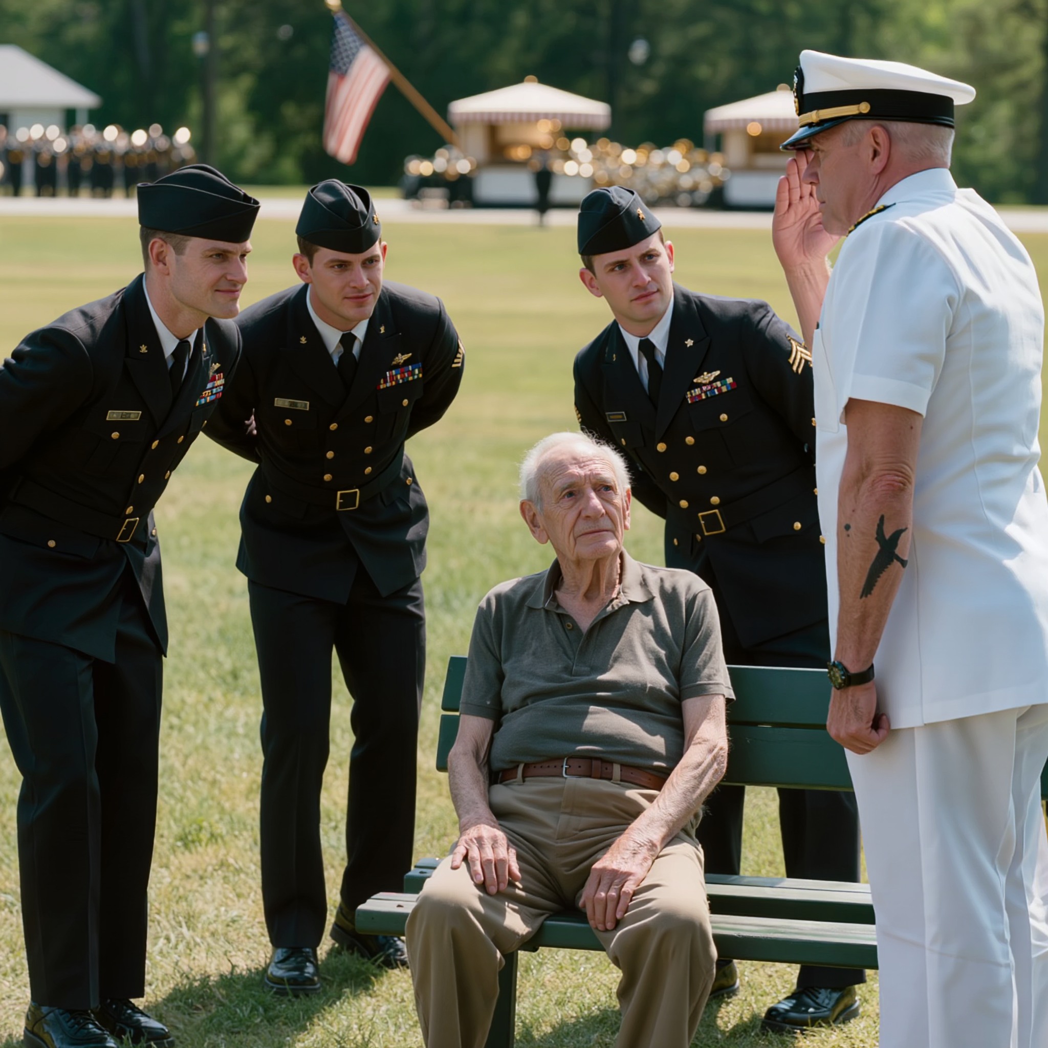 Les jeunes recrues se moquaient du tatouage du vieux vétéran — jusqu’à ce qu’un commandant supérieur remonte sa manche.