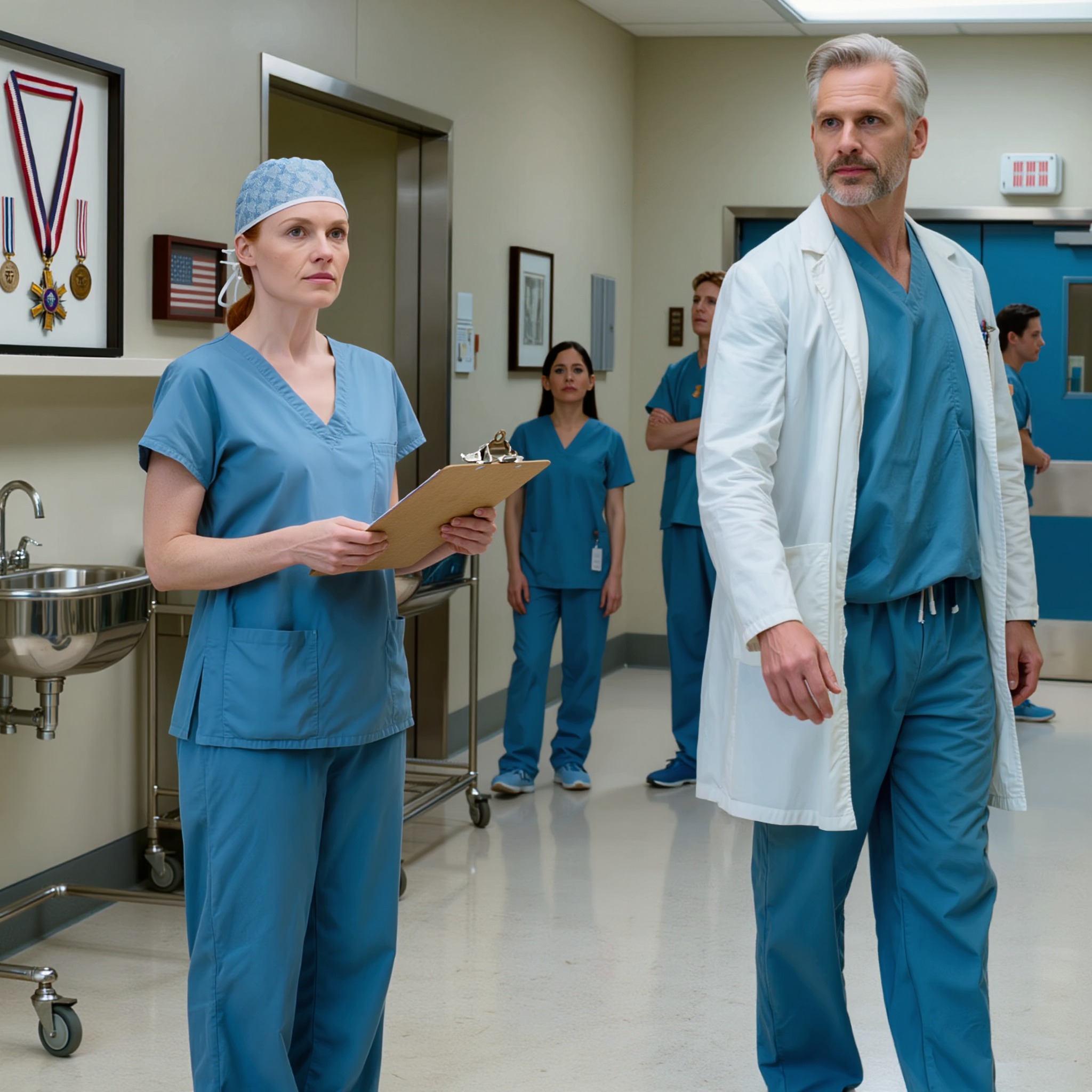 Il eut un sourire narquois en voyant ses méthodes « à l’ancienne », puis resta immobile, contemplant le cadre de la médaille de la bravoure accroché au mur.