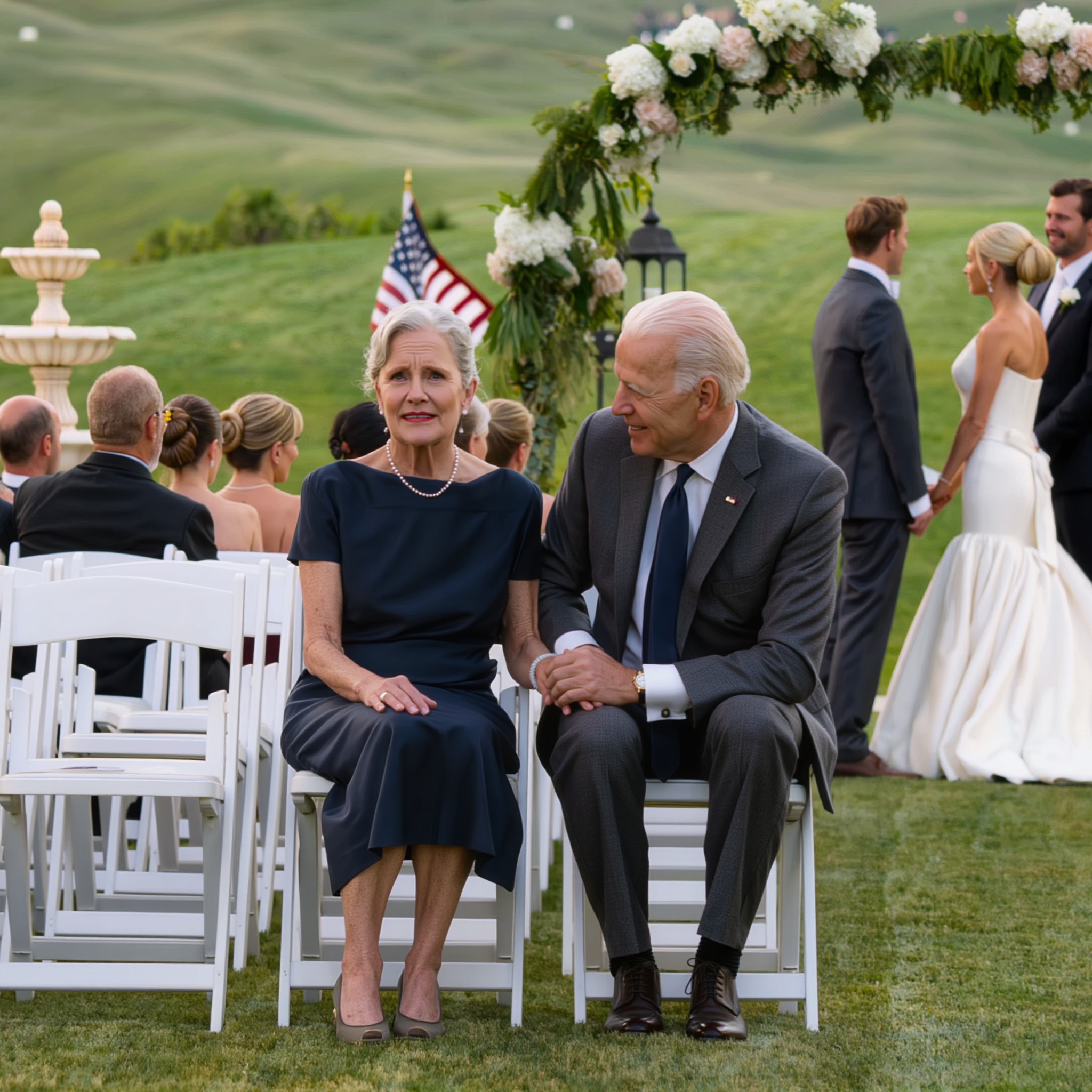 J’étais assise seule au mariage de mon fils — lorsqu’un inconnu m’a dit : « Faites comme si vous étiez avec moi. »