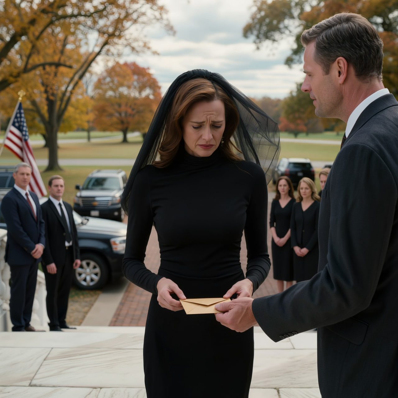 Immédiatement après la fin des funérailles de mon mari, son assistant s’est approché de moi et a discrètement glissé une enveloppe jaune scellée dans ma main. Il a murmuré : « Ouvrez-la vous-même. Et écoutez… n’en parlez à personne dans votre famille. » Je suis restée là, tenant entre mes mains la seule chose que mon mari semblait vouloir garder pour lui après sa mort.