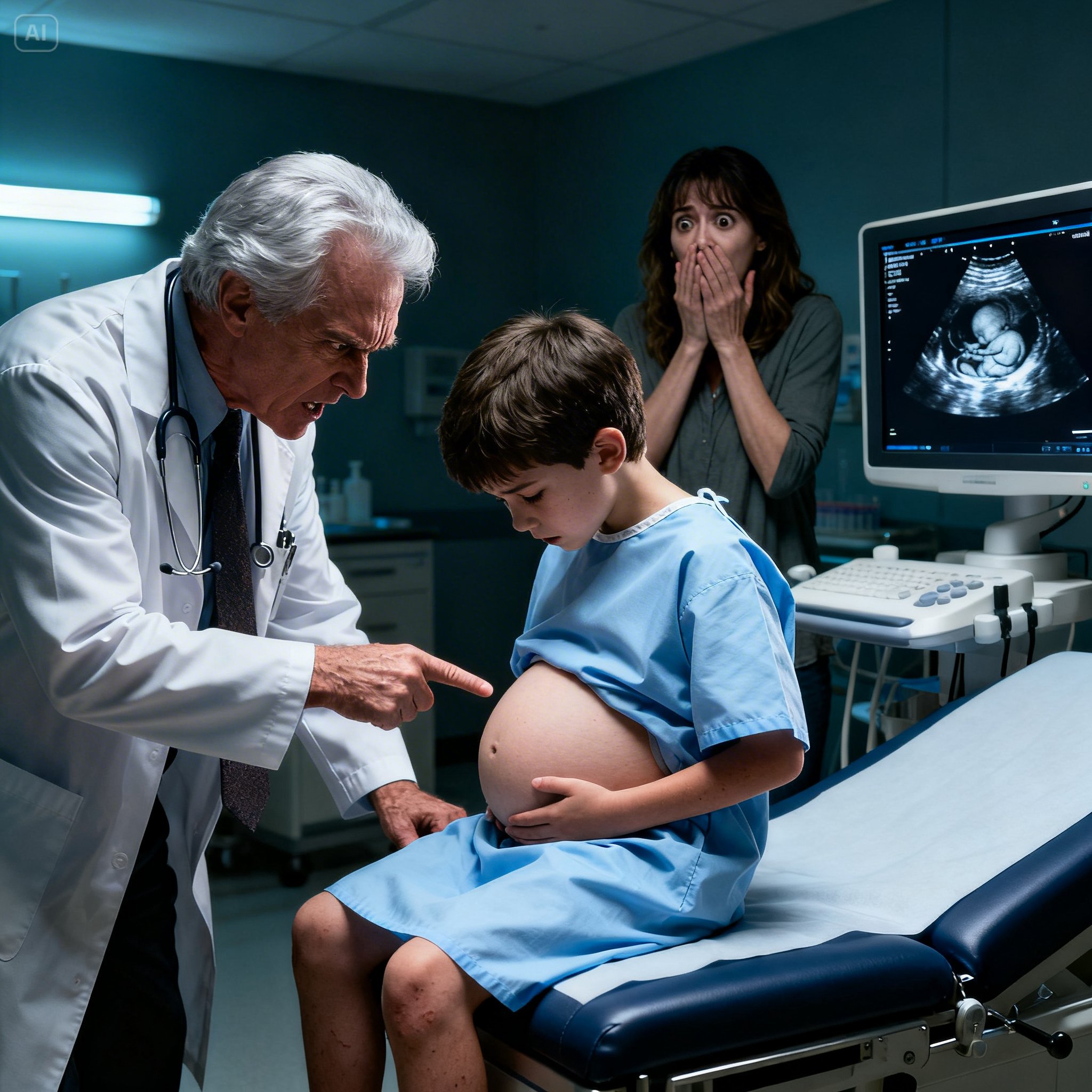 Le médecin a regardé l’échographie, a pâli et m’a posé une question qui m’a glacé le sang : « Madame… votre mari est-il là ? »