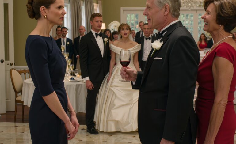 Quinze ans après que mon père m’ait chassée de la maison, je l’ai revu au mariage de ma sœur. Il a souri d’un air narquois et a dit : « Sans ta gentillesse, personne ne t’aurait invitée. » J’ai pris une gorgée de vin et j’ai souri. Puis la mariée a pris le micro, m’a saluée et a dit : « À la générale de division Evelyn… » Toute la salle s’est tournée vers moi.