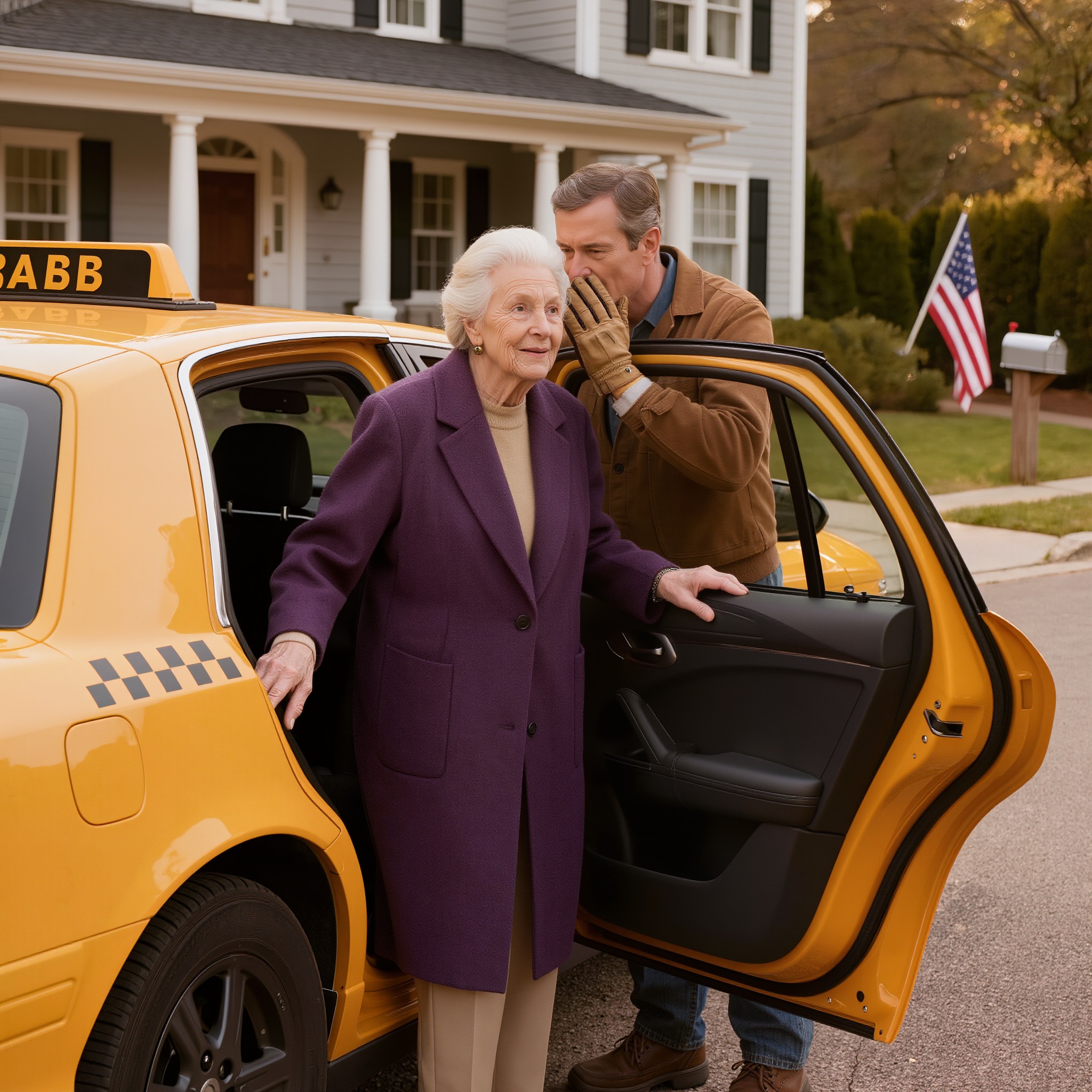 Mon mari m’a fait la surprise d’un voyage en solo à Paris. Alors que je montais dans le taxi, le jardinier m’a attrapé le poignet et m’a dit : « Madame, s’il vous plaît, ne partez pas… faites-moi confiance ! » J’ai fait semblant de partir. Une heure plus tard, une camionnette noire s’est arrêtée et j’ai retenu mon souffle en voyant…