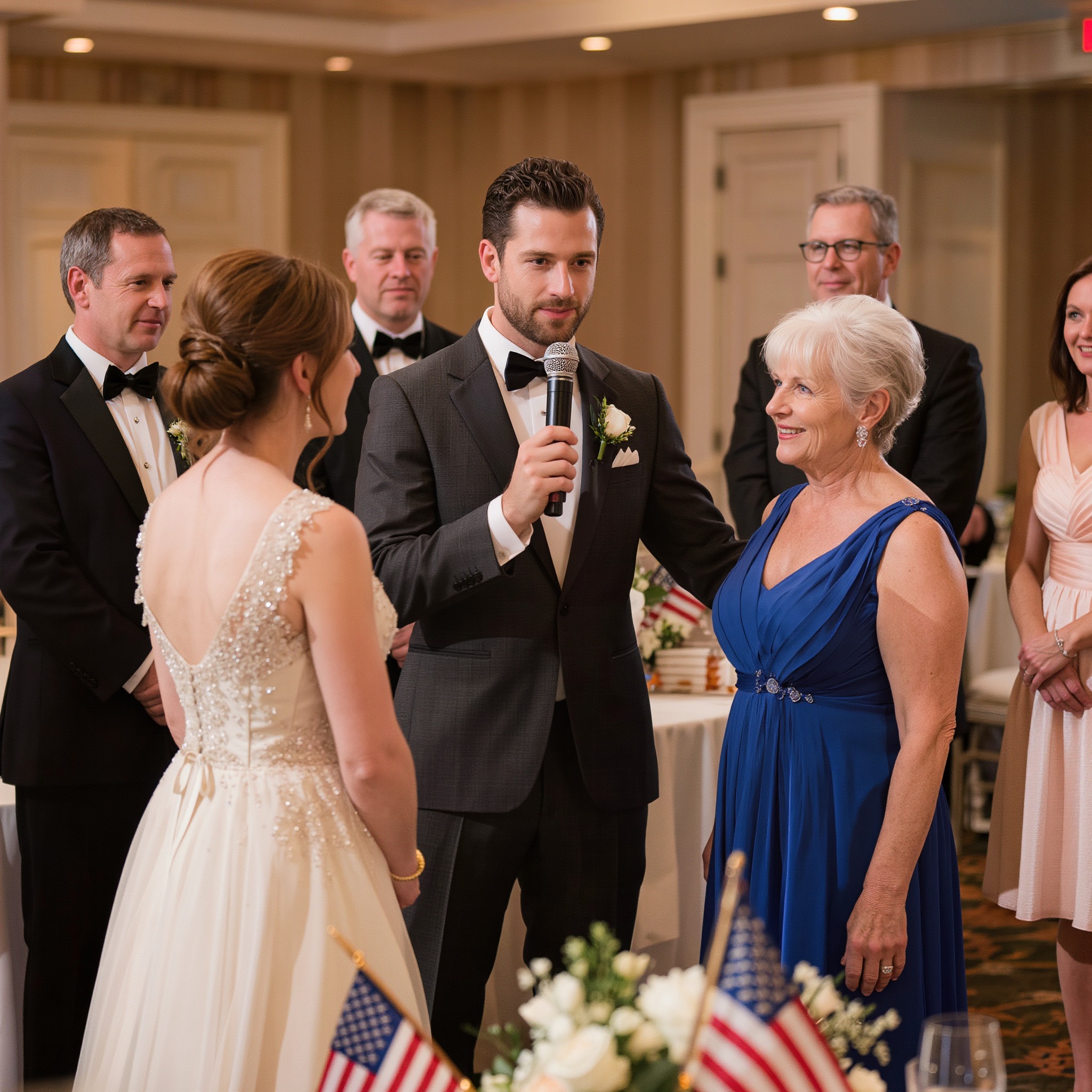 Au mariage de mon fils, la mère de la mariée a dit : « Ce n’est pas une mère. » Ma belle-fille a ri. Mon fils l’a entendu, a pris le micro et a annoncé l’annulation du mariage devant tout le monde. Le lendemain matin, leur famille a dû faire face à la situation.