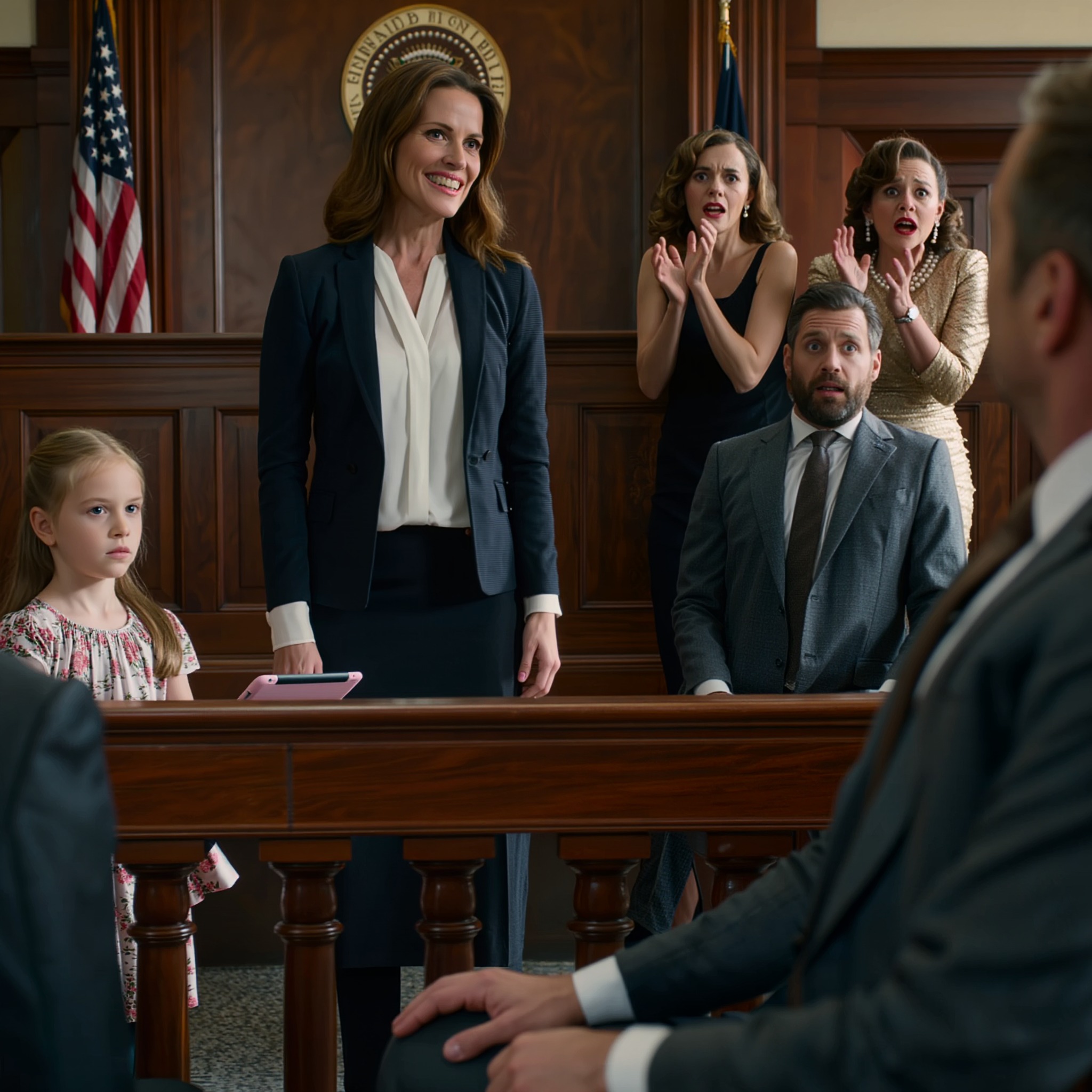 Mon mari est entré au tribunal persuadé d’avoir déjà pris ma maison, ma réputation et ma fille, mais tout a basculé lorsque notre fille de 8 ans a demandé au juge l’autorisation de montrer une simple vidéo qui a plongé la salle dans un silence absolu.