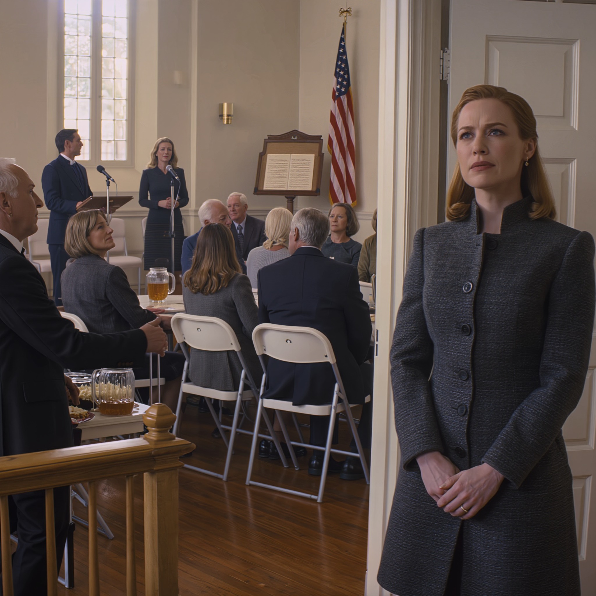 Ma mère a dit à 80 personnes que j’étais toxicomane, et je l’ai laissée finir — parce que le prêtre assis au deuxième banc avait vu la version de moi qu’elle avait passé cinq ans à essayer d’effacer.