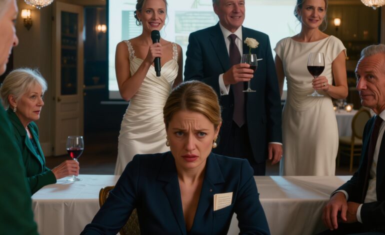 Ma sœur a projeté le mot « infertile » sur un écran de mariage de trois mètres de haut et a dit à 200 invités de rire, alors j’ai envoyé un seul mot par SMS — Commencer — et toute la salle a retenu son souffle.