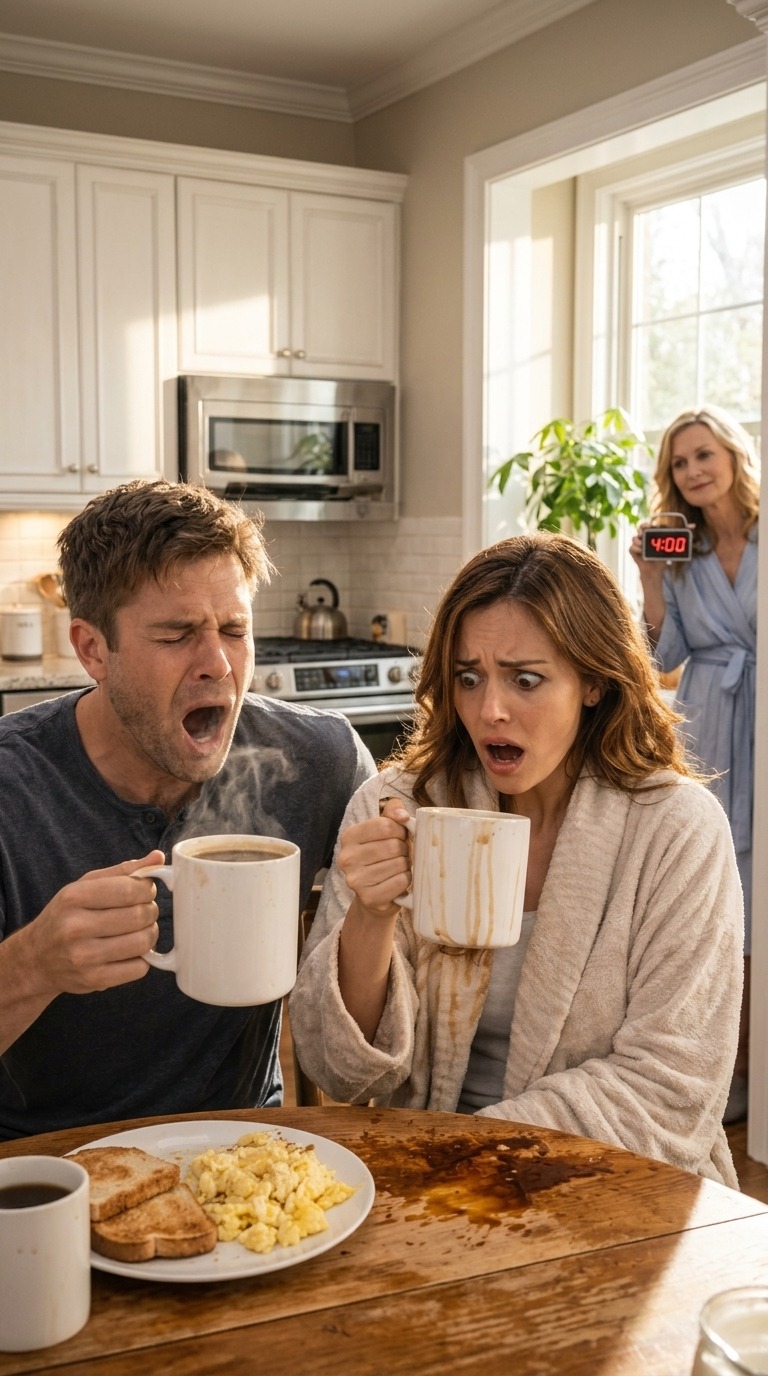 « Mon fils m’a obligé à me lever à 5 heures pour préparer le café de sa femme et mettre la table, car c’était “mon travail”. Le lendemain, j’ai réglé son réveil à 4 heures et j’ai prévu une petite surprise dans leur café du matin qu’ils n’oublieront jamais. »