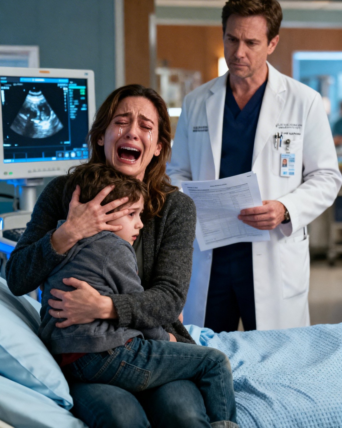 Mon mari a dit que notre fille faisait semblant d’être malade, alors je l’ai emmenée en secret à l’hôpital… et ce que les médecins ont découvert m’a sidérée.