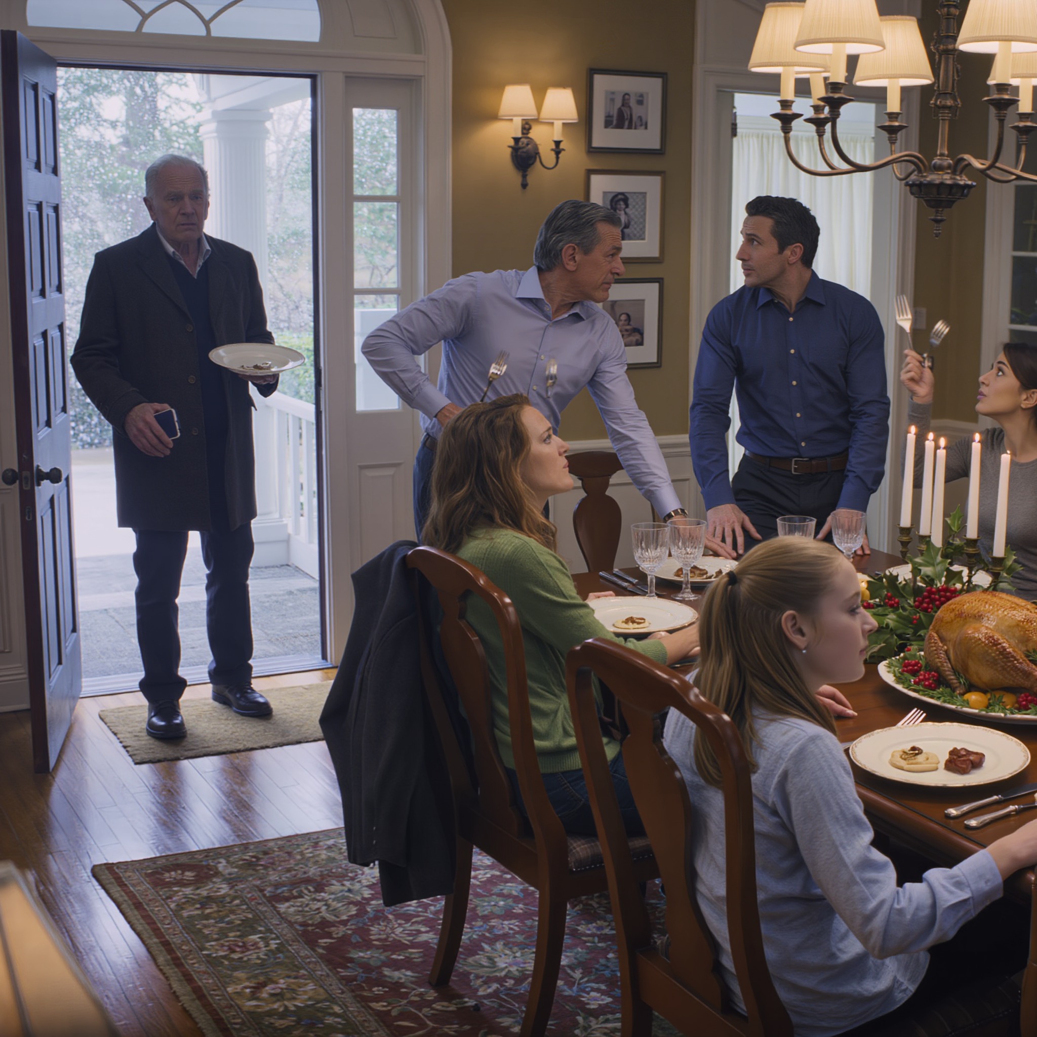 Ils le remercièrent de leur avoir sauvé la vie, puis lui dirent de quitter sa propre place à sa propre table de Noël, sans jamais se rendre compte que le vieil homme qu’ils considéraient comme un fardeau allait leur rappeler à tous chez qui ils se trouvaient réellement.