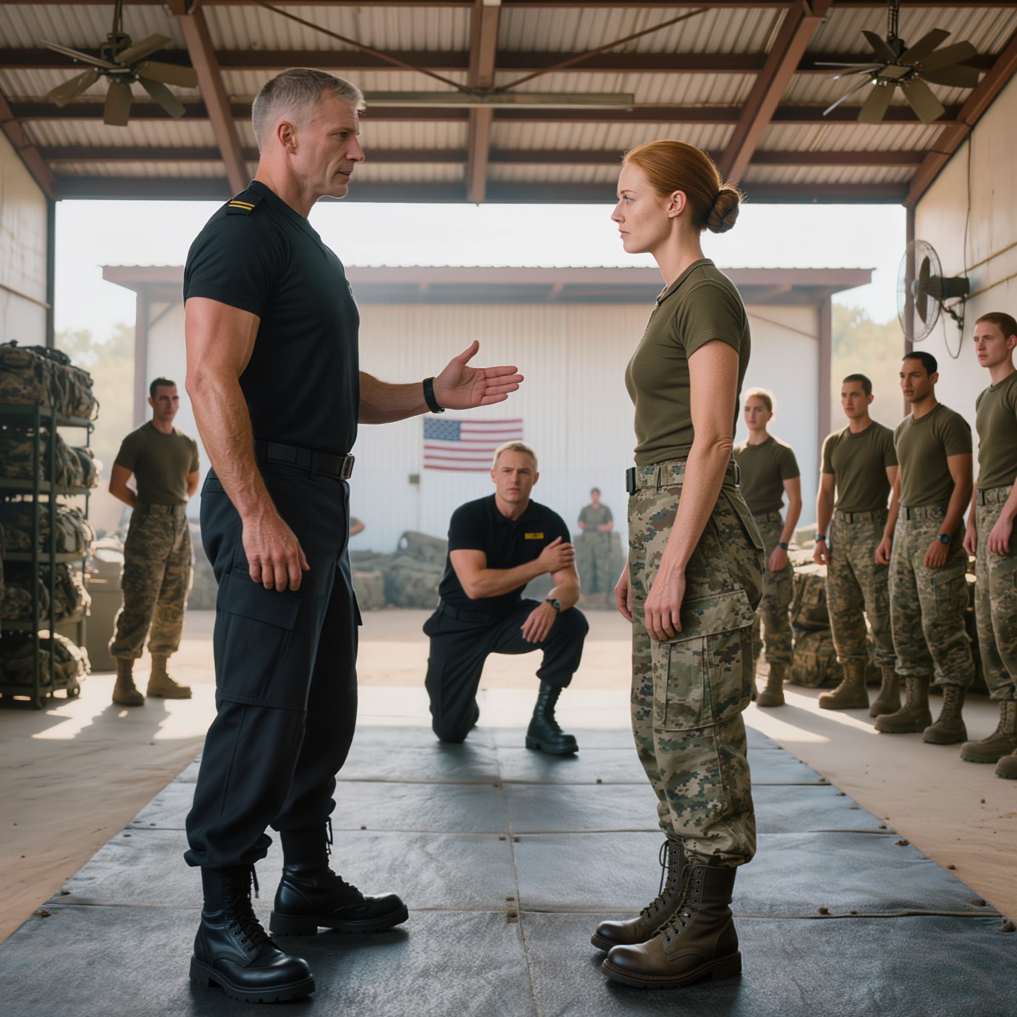 À la sixième semaine au centre d’entraînement Kellerman, ils pensaient avoir cerné Hannah Compton — jusqu’à ce qu’ils la mettent sur le tapis avec l’instructeur principal.