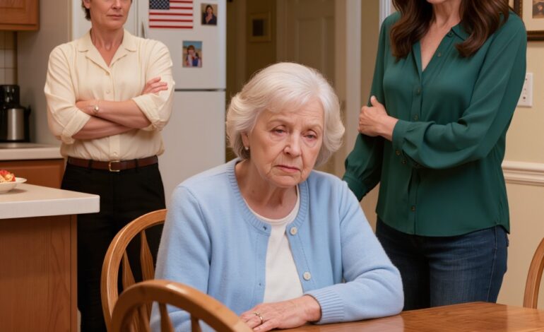 Ma fille m’a vue assise dans le noir et m’a demandé doucement : « Maman, pourquoi il n’y a rien à manger dans la cuisine ? Tu reçois 10 000 dollars par mois. » Ma belle-fille est sortie et a dit d’un ton neutre : « Je contrôle chaque dollar qu’elle reçoit. » Ma fille a lentement enlevé ses boucles d’oreilles, l’a regardée droit dans les yeux et a dit : « Alors, à partir d’aujourd’hui, ce contrôle prend fin. »