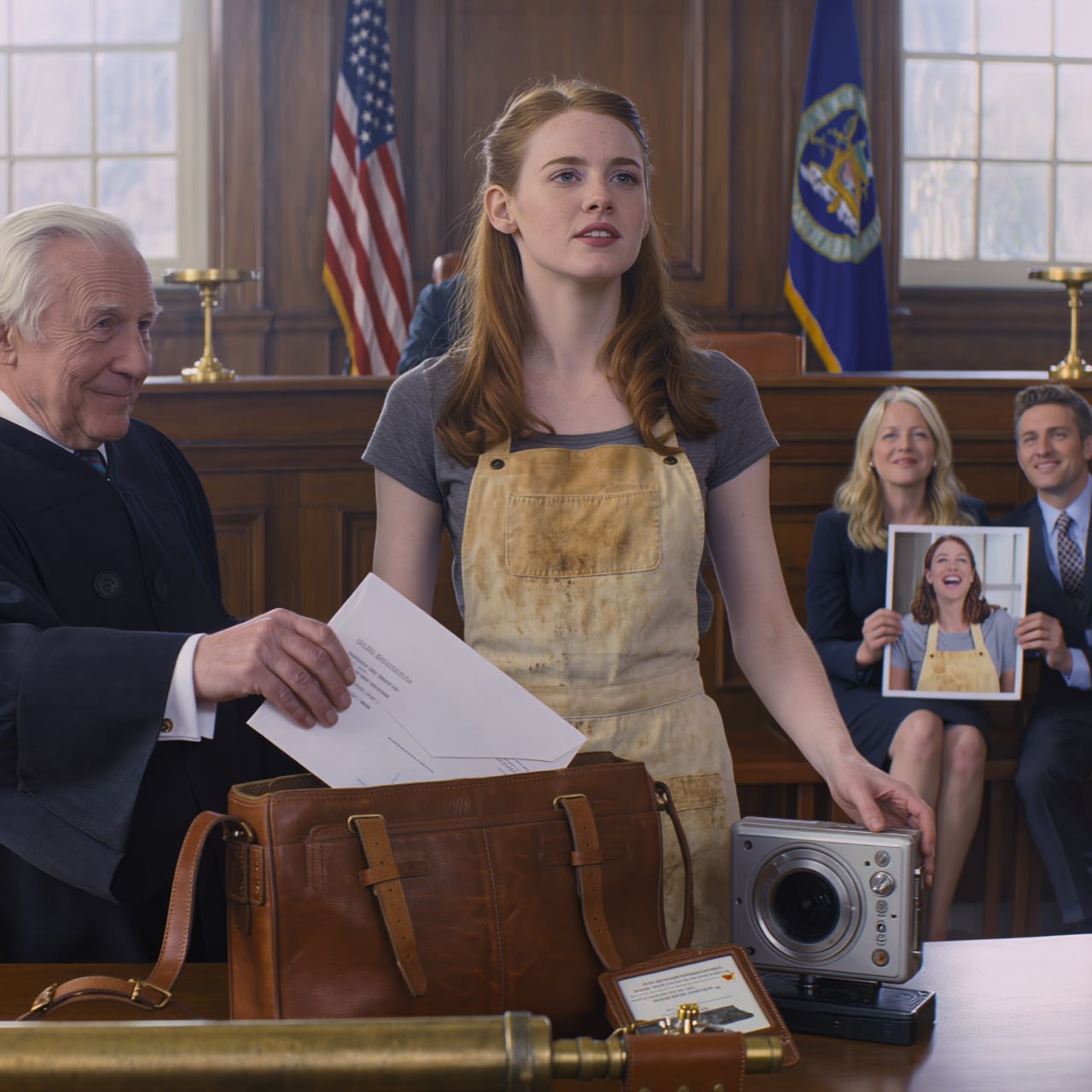 Lorsque le juge Elden Marwick baissa les yeux sur mon tablier taché de café, me demandant si mon « cerveau de génie » pouvait compter au-delà de dix, et laissa mes parents rire comme s’ils étaient déjà en train de m’enterrer, il ignorait que la femme dont ils se moquaient avait un magnétophone dans sa poche, un diplôme de droit de Harvard dans sa mallette et une grand-mère qui avait préparé un piège final spécialement pour des pièces comme celle-ci.