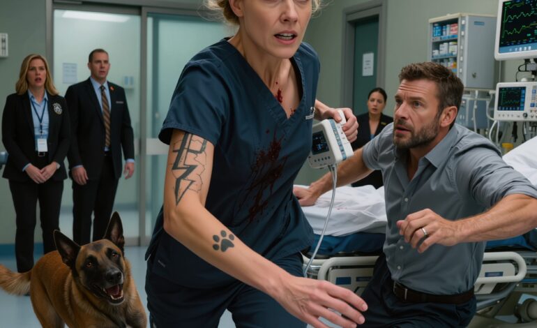 Le chien policier est resté auprès du SEAL blessé pendant six heures, jusqu’à ce que la jeune infirmière retrousse sa manche et que le silence retombe dans toute la salle de déchocage.