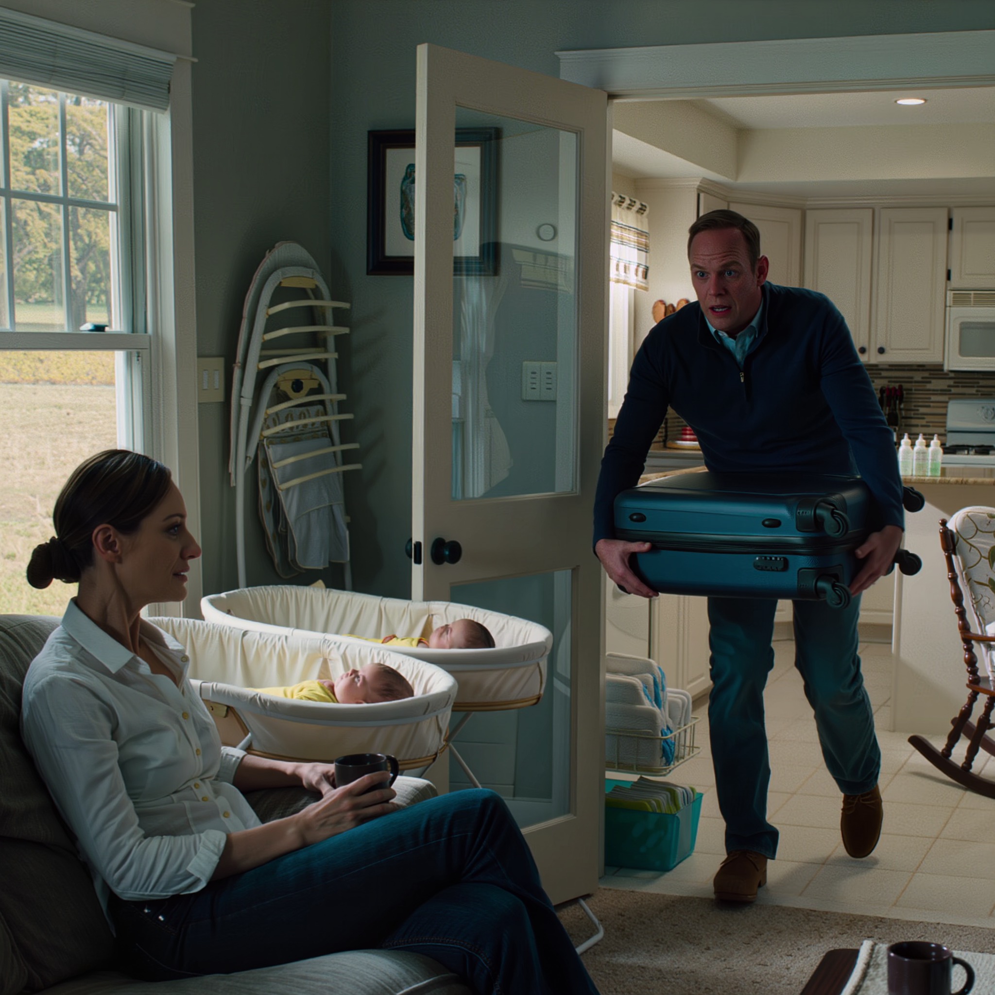 « Ces bébés m’empêchent de dormir, j’ai besoin d’espace », m’a dit mon mari avant de partir un mois en Europe avec ses amis, me laissant seule avec nos jumeaux d’un mois. À son retour, ce qu’il a vu l’a sidéré : « Non. Non. Ce n’est pas possible. » – Actualités