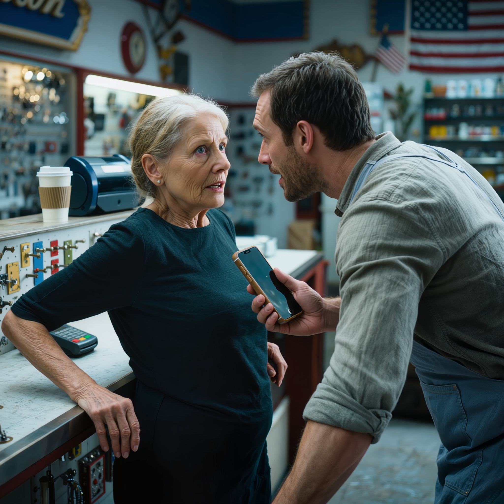 J’ai apporté le téléphone de ma belle-fille en réparation. Le technicien, un ami de la famille, m’a discrètement pris à part et m’a dit : « Vous devez faire opposition aux cartes, changer les mots de passe et partir immédiatement.» Perplexe, je lui ai demandé si quelque chose n’allait pas. Il a alors tourné l’écran vers moi. Ce que j’ai vu a tout changé…