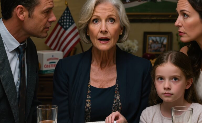 Pendant le dîner, ma petite-fille a discrètement glissé un mot sur mon assiette : « Mamie, fais comme si tu ne te sentais pas bien et pars tout de suite. Ne pose pas de questions. » J’étais perplexe, mais son regard m’a inspiré confiance et j’ai obéi. Dix minutes plus tard…