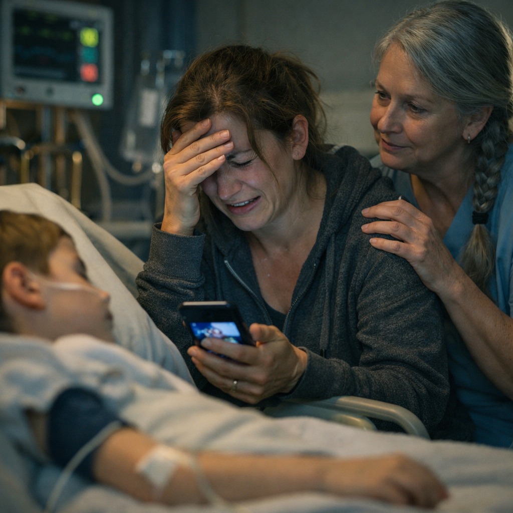 Alors que je dormais sur une chaise d’hôpital à côté de mon fils malade, ma famille ne m’a même pas demandé comment il allait…