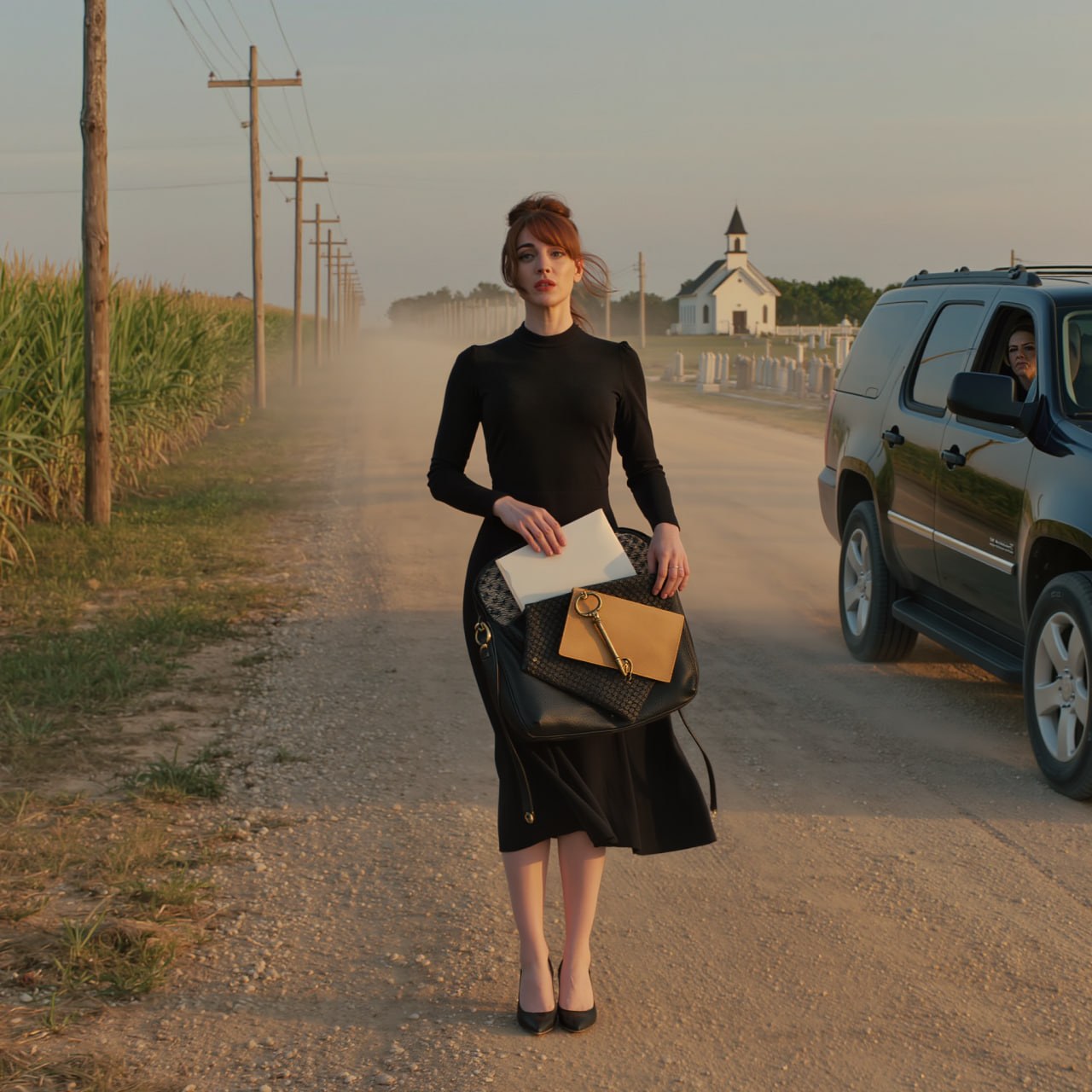 Après les funérailles de mon père, ma belle-mère m’a emmenée en voiture sur une route déserte et m’a dit : « Viens ici. La maison et le commerce sont à moi maintenant. » Je suis restée là, dans la poussière, sans téléphone, sans argent, avec pour seul bagage un petit sac à la main. Elle est partie sans se retourner. Mais elle ignorait que mon père avait pris une décision silencieuse avant de mourir, une décision qui allait bouleverser tout ce qu’elle croyait avoir acquis.