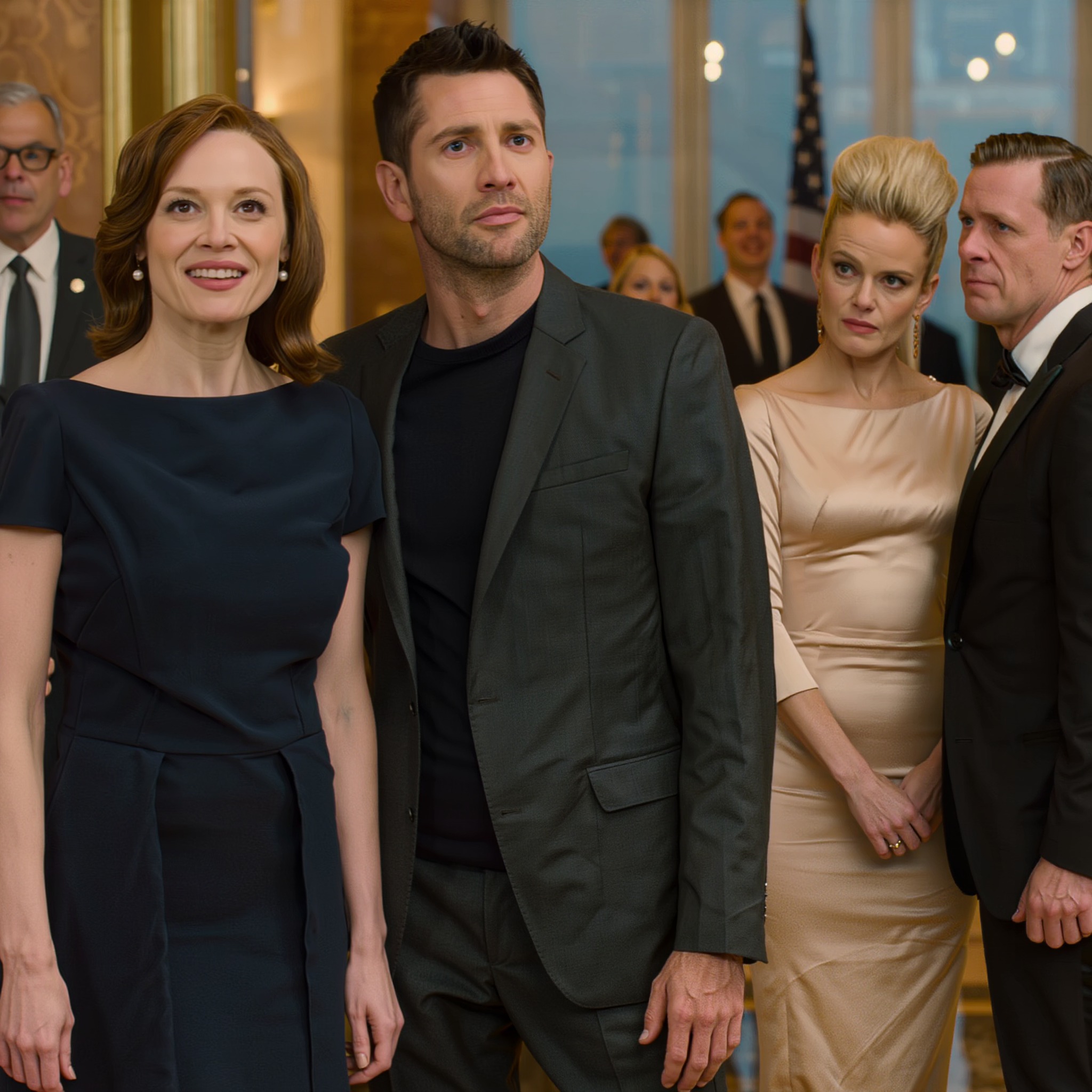 Ma sœur s’est moquée de moi lors d’une fête, nous traitant de « simples profiteuses » — mais elle est restée figée en voyant mon mari.