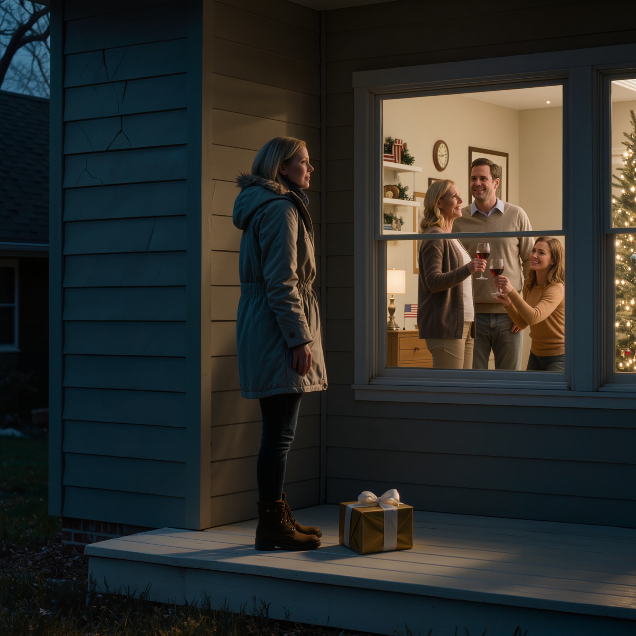 Je suis arrivée à la fête de Noël avec près d’une heure de retard, et avant même d’avoir pu frapper à la porte de la maison d’Omaha que j’avais achetée pour mes parents, j’ai entendu ma mère lever son verre : « C’est bien que Jenna ne soit pas venue », et ma sœur a aussitôt renchéri : « Personne n’aime sa présence », alors j’ai posé le paquet cadeau sur le porche, je suis retournée dans l’obscurité et j’ai appelé mon avocat — car après quelques phrases comme celles-ci, certaines portes n’ont pas besoin d’être ouvertes.
