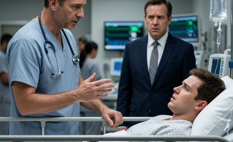 Mon fils m’a appelé de l’hôpital : « Papa, le médecin refuse de me soigner et dit que je simule mes symptômes pour avoir des médicaments.» Quand je suis arrivé aux urgences, l’air suffisant du médecin a disparu et il a murmuré : « Chef de chirurgie… Je ne savais pas que c’était votre fils… » – Actualités