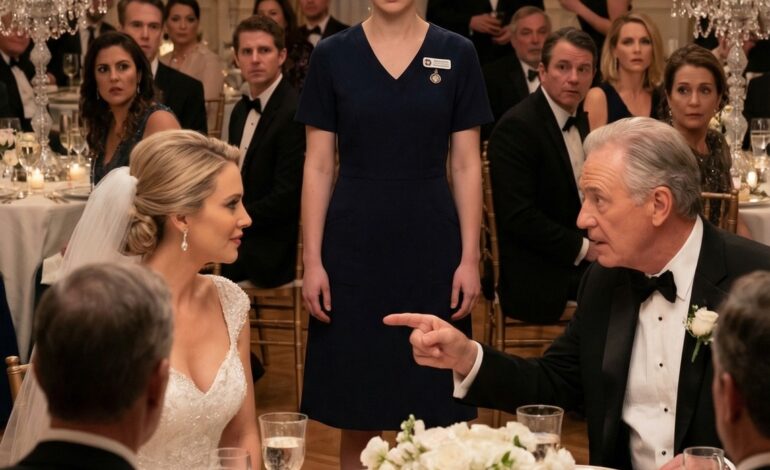 Je suis arrivée au mariage de ma demi-sœur juste après mon service à l’hôpital, épuisée et déjà pleine de regrets. Elle a alors esquissé un sourire forcé, a regardé l’assemblée et a déclaré : « Voici ma demi-sœur, une simple infirmière. » Tout le monde a ri… jusqu’à ce que le père du marié se lève brusquement, me fixe du regard et s’exclame : « Attendez… vous êtes la fille qui a sauvé mon fils ! » Instantanément, un silence de mort s’est abattu sur la salle et le sourire de ma demi-sœur s’est effacé.