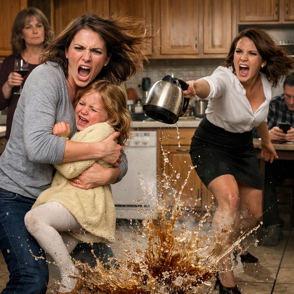 Ma sœur a jeté du thé bouillant sur ma fille pendant une dispute — mes parents l’ont qualifiée de « passionnée ».