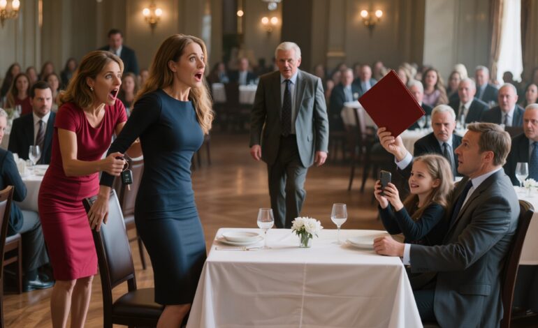 Le jour de mes 30 ans, mon père s’est tenu devant 75 membres de sa famille, a brandi un dossier rouge et a déclaré : « Vous n’êtes pas de notre famille. Remboursez-nous. » Ma mère a pris mes clés de voiture, ma sœur a commencé à filmer et un silence de mort s’est abattu sur la pièce, jusqu’à ce qu’un inconnu aux cheveux argentés s’avance hors de la foule, regarde mes parents droit dans les yeux et dise : « Laissez-la poser une dernière question. »
