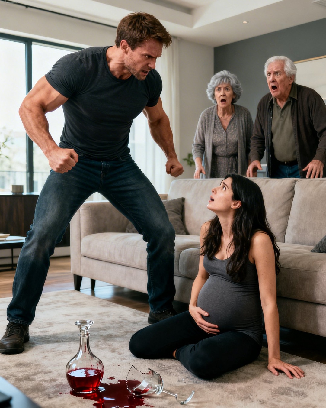 « Mon mari me battait alors que j’étais enceinte et ses parents riaient… mais ils ne savaient pas qu’un simple message allait tout détruire. »