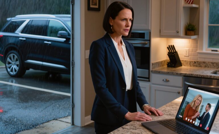 Je suis rentrée d’un voyage d’affaires à Dallas vers minuit et j’ai trouvé le garage complètement vide. Ma Audi RSQ8, entièrement payée, avait disparu. En consultant les caméras de surveillance, j’ai vu mes parents prendre discrètement la clé dans le coffre-fort et la donner à mon frère chéri. Quand j’ai exigé qu’on me rende la voiture, ma mère a simplement répondu calmement : « C’est un partage familial, ce n’est qu’une voiture. » Quelques heures plus tard, sur l’I-95, ce soir-là n’était plus son dîner de fête.