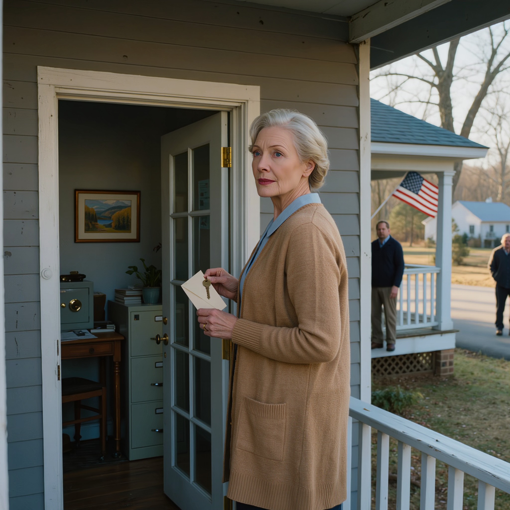 En triant les affaires de mon défunt mari, j’ai trouvé une enveloppe contenant…