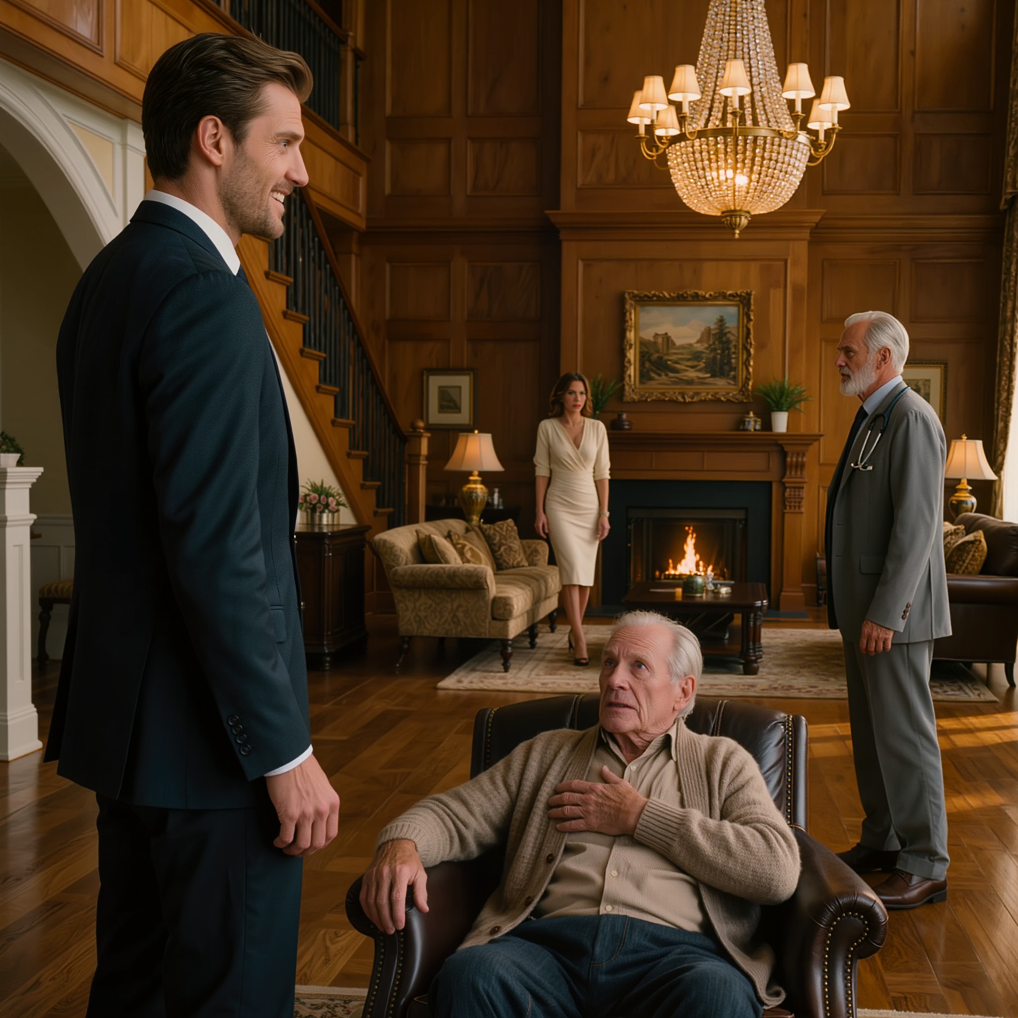 « Mon fils m’a dit : “Papa, c’est vraiment mal tombé”, alors que j’étais à l’hôpital, en attente d’une opération à cœur ouvert. Dix jours plus tard, il n’est venu me voir qu’après avoir appris que je me remettais dans le manoir d’un médecin millionnaire. Mais lorsque ce médecin a mentionné une enveloppe oubliée datant de 1989, un silence de mort s’est abattu sur la pièce, ma belle-fille a cessé de sourire et mon fils a compris que cette visite allait lui coûter bien plus que sa fierté. »